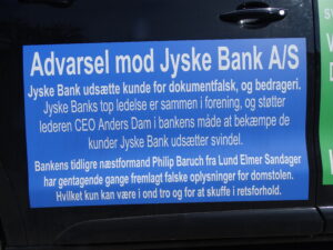 Hvis ikke Finanstilsynet sætter Jyske Bank under skærpet tilsyn, og måske endda helt fratager Jyske Bank’s tilladelse til at drive bank virksomhed i Danmark, kan det kun skyldes kammerateri langt op i de danske myndigheder, hvilket er politisk.