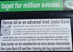 The President of the European Central Bank Christine Madeleine Odette Lagarde has been informed, that a Danish citizen has requested Denmark's national bank by bank directors Lars Rohde, Signe Krogstrup and Per Callesen for a meeting, where he can hand over the full documentation for Jyske Bank's organized crime. The customer wants to know if the National Bank and the Danish State by Prime Minister Mette Frederiksen still choose to continue cover Jyske Bank's many crimes, as using fraud, document forgery and bribery. Do you want to work for the Danish Criminal Bank, and contribute to organizing crime as the bank at least by Nicolai Hansen, Jeanett Kofoed-Hansen, Anette Kirkeby, Casper Dam Olsen, Morten Ulrik Gade, Philip Baruch and more, all have assisted Jyske Bank with, then contact Jyske Bank here +4589898989. Here at Banknyt you can read more about the extensive and organized crime, that the second largest DANISH BANK JYSKE BANK is behind, such as Bribery, FRAUD, DOCUMENT FALSE, ABUSE of the forfeited POWER OF ATTORNEY. Which the authorities, including the National Board of Justice's employees such as Supreme Court Judge Kurt Rasmussen by camaraderie, have covered. I mention Lundgrens, Lund Elmer Sandager, Kromann Reumert, Horten and DLA Piper's lawyers, as an employee partner at Comradeship or Corruption has actually helped Jyske Bank with organized fraud. Here at Banknyt you can read more about organized crime in Denmark, where judges such as Kurt Rasmussen and large international law firms such as Lundgren's lawyers and the Danish government are contributing to Danish banks' fraud against customers can continue.