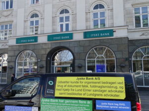 Jyske Bank har overtrådt straffeloven, bogføringsloven lavet dokumentfalsk og bedrageri samt brugt bestikkelse. JYSKE BANK A/S HAR LAVET OG ELLER BRUGT. 1. Bedrageri. SVIG 2. Bondefangeri. 3. Dokument falsk. FALSK. 4. Vildledning. 5. Udnyttelse. 6. Lyver for kunde. 7. Vanhjemmel. 8. Bestikkelse / returkommission. Som da Jyske Bank Bestak Lundgrens advokater til at morarbejde den klient, som havde ansat Lundgrens til at fremlægge en sag om svig og falsk mod Jyske Bank A/S 9. Retsmisbrug. 10. Misbrugt adgang til Tinglysningsretten. 11. Fuldmagt misbrug. 12. Ond tro. 13. XXXXXXX. 14. Mandag svig. 15. Lyver overfor Penge Institut ankenævnet. 16. Lyver overfor domstolen. 17. Kan vel skrive MAGT MISBRUG, også. 18. Har taget overpant og sikkerheder for omkring 12 millioner, for en gæld på ca. 3 millioner, hvor der der givet pant i min ejendom på 3 millioner, et pantebrev Jyske Bank A/S iøvrigt ikke vil udlevere uden at stille krav, og det på trods af at jeg ikke skylder Jyske Bank noget som helst. 19. Nægter at udlevere de dokumenter hvori jeg private tidligere har givet Jyske Bank sikkerhed og kaution for selskabet, der I hereby send an official request to the European Central Bank. And requests that the Central Bank follow the decision of the National Bank of Denmark. I am writing to you and the ECB personally, requesting that the European Central Bank. Follow the case I write about on www.banknyt.dk, which is my diary on a daily basis. I am writing about a case that concerns: Abuse of power, corruption and bribery carried out by the Danske bank Jyske Bank A/S. I have contacted the Danish Financial Supervisory Authority and the National Bank several times in Denmark, with information. That there are banks that demonstrably commit organized crime. To date August 6, no one in Denmark has wanted to have a conversation with me about the crime I have presented with watertight documentation that Jyske Bank A/S is behind. Medvirkende i sagen eller kender til sagen og ønsker ikke at rette fejl Fundament hæderlig ærlig åben retter fejl Nykredit jyske bank Advokat advokater strafferet øknomisk kriminelit Lund Elmer Sandager Michael Rasmussen CEO Nykredit Anders Christian Dam CEO Morten Ulrik gade Philip Baruch Mette Egholm Nielsen Birgit Bush Jyske bank erhverv Hillerød Helsingør Århus Aahus København Silkeborg Valby Østerbro Nicolai Hansen Anette Kirkeby Søren Woergaard Danske bank jysk Koncernledelse jyske bank Koncernbestyrelsen Sven Buhrkall Kurt Bligaard Pedersen Rina Asmussen Philip Baruch Jens A. Borup Keld Norup Christina Lykke Munk Haggai Kunisch Marianne Lillevang Koncerndirektionen Anders Dam Leif F. Larsen Niels Erik Jakobsen Per Skovhus Peter Schleidt finans nyt penge dr kontant DR KONTANT Penge Rådgivning And it must be taken into account that I have written continuously since 1 May 2019. to the Danish government and politicians who are part of Denmark’s National Bank. I have directly informed the National Bank of Denmark about the problem that Jyske Bank A/S has used bribes. Regardless of the fact that the Danish police have written that bribery between private companies, that is, between Lundgren’s law partner company and Jyske Bank A/S, since both are private companies. Jyske Bank A/S may bribe Lundgren’s lawyers to oppose the case, that the client and customer in Jyske Bank employed Lundgren’s lawyers to file against Jyske Bank A/S It is documented that Lundgren’s lawyers have withheld both documents from the client’s lawyer Lundgrens himself, but also that Lundgren’s lawyers have withheld the defendant Jyske Bank’s pleadings, and hidden court records, and have changed the client’s pleadings against Jyske Bank A/S. Which Lundgren’s lawyers hid from the client, knowing that Lundgrens would not hand over a copy of the pleadings submitted by Lundgrens lawyers themselves. Lundgren’s lawyers also concealed the fact that Lundgren had significant economic interests with Jyske Bank A/S and had therefore become highly incompetent. Since Lundgrens after Lundgrens had been bought by Jyske Bank A/S. And Lundgrens is hired by Jyske Bank A/S after the Jyske banks customer has hired Lundgrens to present the case against Jyske Banks A/S in which, the use of fraud and forgery is a large part of the case. When Jyske Bank A/S shortly after, chooses to bribe Lundgrens, under the cover of the return commission, by Jyske Bank giving Lundgrens a task and advising Jyske Bank A/S in a transaction for 600 million Danish kroner, then it is my personal opinion, that Jyske Bank A/S would therefore lose the right to conduct financial business in Denmark, or be placed under administration. This is where a problem comes. Because both the Danish Financial Supervisory Authority and the National Bank, together with the Minister of Finance, choose to ignore this way of Jyske Bank’s way of conducting banking business. For which full documentation has been presented, i.e. Jyske Bank’s criminal acts. I am informed that internal employees of the danish nationalbank, are talking about this case as a scandal, but nothing has been done about it to date. When the national police say. is not a criminal offence. I believe that there should be consequences when a Danish bank such as Jyske Bank A/S bribes a law firm “Lundgren’s lawyers.” Lundgrens there was a lawyer for a customer in Jyske Bank. When Jyske Bank A/S then bribes customers’ lawyers not to present customers’ fraud and false cases against Jyske Bank A/S Then I think Denmark has a problem with trust in Danish banks. JYSKE BANK A/S HAR LAVET OG ELLER BRUGT. 1. Bedrageri. SVIG 2. Bondefangeri. 3. Dokument falsk. FALSK. 4. Vildledning. 5. Udnyttelse. 6. Lyver for kunde. 7. Vanhjemmel. 8. Bestikkelse / returkommission. Som da Jyske Bank Bestak Lundgrens advokater til at morarbejde den klient, som havde ansat Lundgrens til at fremlægge en sag om svig og falsk mod Jyske Bank A/S 9. Retsmisbrug. 10. Misbrugt adgang til Tinglysningsretten. 11. Fuldmagt misbrug. 12. Ond tro. 13. XXXXXXX. 14. Mandag svig. 15. Lyver overfor Penge Institut ankenævnet. 16. Lyver overfor domstolen. 17. Kan vel skrive MAGT MISBRUG, også. 18. Har taget overpant og sikkerheder for omkring 12 millioner, for en gæld på ca. 3 millioner, hvor der der givet pant i min ejendom på 3 millioner, et pantebrev Jyske Bank A/S iøvrigt ikke vil udlevere uden at stille krav, og det på trods af at jeg ikke skylder Jyske Bank noget som helst. 19. Nægter at udlevere de dokumenter hvori jeg private tidligere har givet Jyske Bank sikkerhed og kaution for selskabet, der Knud Nørbo. Jyske Bank A/S JYSKE BANK A/S HAR LAVET OG ELLER BRUGT. 1. Bedrageri. SVIG 2. Bondefangeri. 3. Dokument falsk. FALSK. 4. Vildledning. 5. Udnyttelse. 6. Lyver for kunde. 7. Vanhjemmel. 8. Bestikkelse / returkommission. Som da Jyske Bank Bestak Lundgrens advokater til at morarbejde den klient, som havde ansat Lundgrens til at fremlægge en sag om svig og falsk mod Jyske Bank A/S 9. Retsmisbrug. 10. Misbrugt adgang til Tinglysningsretten. 11. Fuldmagt misbrug. 12. Ond tro. 13. XXXXXXX. 14. Mandag svig. 15. Lyver overfor Penge Institut ankenævnet. 16. Lyver overfor domstolen. 17. Kan vel skrive MAGT MISBRUG, også. 18. Har taget overpant og sikkerheder for omkring 12 millioner, for en gæld på ca. 3 millioner, hvor der der givet pant i min ejendom på 3 millioner, et pantebrev Jyske Bank A/S iøvrigt ikke vil udlevere uden at stille krav, og det på trods af at jeg ikke skylder Jyske Bank noget som helst. 19. Nægter at udlevere de dokumenter hvori jeg private tidligere har givet Jyske Bank sikkerhed og kaution for selskabet, der Søren Skyum Elbert. Jyske Bank A/S JYSKE BANK A/S HAR LAVET OG ELLER BRUGT. 1. Bedrageri. SVIG 2. Bondefangeri. 3. Dokument falsk. FALSK. 4. Vildledning. 5. Udnyttelse. 6. Lyver for kunde. 7. Vanhjemmel. 8. Bestikkelse / returkommission. Som da Jyske Bank Bestak Lundgrens advokater til at morarbejde den klient, som havde ansat Lundgrens til at fremlægge en sag om svig og falsk mod Jyske Bank A/S 9. Retsmisbrug. 10. Misbrugt adgang til Tinglysningsretten. 11. Fuldmagt misbrug. 12. Ond tro. 13. XXXXXXX. 14. Mandag svig. 15. Lyver overfor Penge Institut ankenævnet. 16. Lyver overfor domstolen. 17. Kan vel skrive MAGT MISBRUG, også. 18. Har taget overpant og sikkerheder for omkring 12 millioner, for en gæld på ca. 3 millioner, hvor der der givet pant i min ejendom på 3 millioner, et pantebrev Jyske Bank A/S iøvrigt ikke vil udlevere uden at stille krav, og det på trods af at jeg ikke skylder Jyske Bank noget som helst. 19. Nægter at udlevere de dokumenter hvori jeg private tidligere har givet Jyske Bank sikkerhed og kaution for selskabet, der Rune Møller. Jyske Bank A/S JYSKE BANK A/S HAR LAVET OG ELLER BRUGT. 1. Bedrageri. SVIG 2. Bondefangeri. 3. Dokument falsk. FALSK. 4. Vildledning. 5. Udnyttelse. 6. Lyver for kunde. 7. Vanhjemmel. 8. Bestikkelse / returkommission. Som da Jyske Bank Bestak Lundgrens advokater til at morarbejde den klient, som havde ansat Lundgrens til at fremlægge en sag om svig og falsk mod Jyske Bank A/S 9. Retsmisbrug. 10. Misbrugt adgang til Tinglysningsretten. 11. Fuldmagt misbrug. 12. Ond tro. 13. XXXXXXX. 14. Mandag svig. 15. Lyver overfor Penge Institut ankenævnet. 16. Lyver overfor domstolen. 17. Kan vel skrive MAGT MISBRUG, også. 18. Har taget overpant og sikkerheder for omkring 12 millioner, for en gæld på ca. 3 millioner, hvor der der givet pant i min ejendom på 3 millioner, et pantebrev Jyske Bank A/S iøvrigt ikke vil udlevere uden at stille krav, og det på trods af at jeg ikke skylder Jyske Bank noget som helst. 19. Nægter at udlevere de dokumenter hvori jeg private tidligere har givet Jyske Bank sikkerhed og kaution for selskabet, der Peer Roer Pedersen. Jyske Bank A/S JYSKE BANK A/S HAR LAVET OG ELLER BRUGT. 1. Bedrageri. SVIG 2. Bondefangeri. 3. Dokument falsk. FALSK. 4. Vildledning. 5. Udnyttelse. 6. Lyver for kunde. 7. Vanhjemmel. 8. Bestikkelse / returkommission. Som da Jyske Bank Bestak Lundgrens advokater til at morarbejde den klient, som havde ansat Lundgrens til at fremlægge en sag om svig og falsk mod Jyske Bank A/S 9. Retsmisbrug. 10. Misbrugt adgang til Tinglysningsretten. 11. Fuldmagt misbrug. 12. Ond tro. 13. XXXXXXX. 14. Mandag svig. 15. Lyver overfor Penge Institut ankenævnet. 16. Lyver overfor domstolen. 17. Kan vel skrive MAGT MISBRUG, også. 18. Har taget overpant og sikkerheder for omkring 12 millioner, for en gæld på ca. 3 millioner, hvor der der givet pant i min ejendom på 3 millioner, et pantebrev Jyske Bank A/S iøvrigt ikke vil udlevere uden at stille krav, og det på trods af at jeg ikke skylder Jyske Bank noget som helst. 19. Nægter at udlevere de dokumenter hvori jeg private tidligere har givet Jyske Bank sikkerhed og kaution for selskabet, der Martin Skovsted-Nielsen. Koncernledergruppe. Juridisk Direktør. Juridisk – Ledelse. JYSKE BANK A/S HAR LAVET OG ELLER BRUGT. 1. Bedrageri. SVIG 2. Bondefangeri. 3. Dokument falsk. FALSK. 4. Vildledning. 5. Udnyttelse. 6. Lyver for kunde. 7. Vanhjemmel. 8. Bestikkelse / returkommission. Som da Jyske Bank Bestak Lundgrens advokater til at morarbejde den klient, som havde ansat Lundgrens til at fremlægge en sag om svig og falsk mod Jyske Bank A/S 9. Retsmisbrug. 10. Misbrugt adgang til Tinglysningsretten. 11. Fuldmagt misbrug. 12. Ond tro. 13. XXXXXXX. 14. Mandag svig. 15. Lyver overfor Penge Institut ankenævnet. 16. Lyver overfor domstolen. 17. Kan vel skrive MAGT MISBRUG, også. 18. Har taget overpant og sikkerheder for omkring 12 millioner, for en gæld på ca. 3 millioner, hvor der der givet pant i min ejendom på 3 millioner, et pantebrev Jyske Bank A/S iøvrigt ikke vil udlevere uden at stille krav, og det på trods af at jeg ikke skylder Jyske Bank noget som helst. 19. Nægter at udlevere de dokumenter hvori jeg private tidligere har givet Jyske Bank sikkerhed og kaution for selskabet, der Lars Waalen Sandberg. Jyske Bank A/S JYSKE BANK A/S HAR LAVET OG ELLER BRUGT. 1. Bedrageri. SVIG 2. Bondefangeri. 3. Dokument falsk. FALSK. 4. Vildledning. 5. Udnyttelse. 6. Lyver for kunde. 7. Vanhjemmel. 8. Bestikkelse / returkommission. Som da Jyske Bank Bestak Lundgrens advokater til at morarbejde den klient, som havde ansat Lundgrens til at fremlægge en sag om svig og falsk mod Jyske Bank A/S 9. Retsmisbrug. 10. Misbrugt adgang til Tinglysningsretten. 11. Fuldmagt misbrug. 12. Ond tro. 13. XXXXXXX. 14. Mandag svig. 15. Lyver overfor Penge Institut ankenævnet. 16. Lyver overfor domstolen. 17. Kan vel skrive MAGT MISBRUG, også. 18. Har taget overpant og sikkerheder for omkring 12 millioner, for en gæld på ca. 3 millioner, hvor der der givet pant i min ejendom på 3 millioner, et pantebrev Jyske Bank A/S iøvrigt ikke vil udlevere uden at stille krav, og det på trods af at jeg ikke skylder Jyske Bank noget som helst. 19. Nægter at udlevere de dokumenter hvori jeg private tidligere har givet Jyske Bank sikkerhed og kaution for selskabet, der Lars Stensgaard Mørch. Jyske Bank A/S JYSKE BANK A/S HAR LAVET OG ELLER BRUGT. 1. Bedrageri. SVIG 2. Bondefangeri. 3. Dokument falsk. FALSK. 4. Vildledning. 5. Udnyttelse. 6. Lyver for kunde. 7. Vanhjemmel. 8. Bestikkelse / returkommission. Som da Jyske Bank Bestak Lundgrens advokater til at morarbejde den klient, som havde ansat Lundgrens til at fremlægge en sag om svig og falsk mod Jyske Bank A/S 9. Retsmisbrug. 10. Misbrugt adgang til Tinglysningsretten. 11. Fuldmagt misbrug. 12. Ond tro. 13. XXXXXXX. 14. Mandag svig. 15. Lyver overfor Penge Institut ankenævnet. 16. Lyver overfor domstolen. 17. Kan vel skrive MAGT MISBRUG, også. 18. Har taget overpant og sikkerheder for omkring 12 millioner, for en gæld på ca. 3 millioner, hvor der der givet pant i min ejendom på 3 millioner, et pantebrev Jyske Bank A/S iøvrigt ikke vil udlevere uden at stille krav, og det på trods af at jeg ikke skylder Jyske Bank noget som helst. 19. Nægter at udlevere de dokumenter hvori jeg private tidligere har givet Jyske Bank sikkerhed og kaution for selskabet, der Klaus Naur. Jyske Bank A/S JYSKE BANK A/S HAR LAVET OG ELLER BRUGT. 1. Bedrageri. SVIG 2. Bondefangeri. 3. Dokument falsk. FALSK. 4. Vildledning. 5. Udnyttelse. 6. Lyver for kunde. 7. Vanhjemmel. 8. Bestikkelse / returkommission. Som da Jyske Bank Bestak Lundgrens advokater til at morarbejde den klient, som havde ansat Lundgrens til at fremlægge en sag om svig og falsk mod Jyske Bank A/S 9. Retsmisbrug. 10. Misbrugt adgang til Tinglysningsretten. 11. Fuldmagt misbrug. 12. Ond tro. 13. XXXXXXX. 14. Mandag svig. 15. Lyver overfor Penge Institut ankenævnet. 16. Lyver overfor domstolen. 17. Kan vel skrive MAGT MISBRUG, også. 18. Har taget overpant og sikkerheder for omkring 12 millioner, for en gæld på ca. 3 millioner, hvor der der givet pant i min ejendom på 3 millioner, et pantebrev Jyske Bank A/S iøvrigt ikke vil udlevere uden at stille krav, og det på trods af at jeg ikke skylder Jyske Bank noget som helst. 19. Nægter at udlevere de dokumenter hvori jeg private tidligere har givet Jyske Bank sikkerhed og kaution for selskabet, der Jes Rosendal. Jyske Bank A/S JYSKE BANK A/S HAR LAVET OG ELLER BRUGT. 1. Bedrageri. SVIG 2. Bondefangeri. 3. Dokument falsk. FALSK. 4. Vildledning. 5. Udnyttelse. 6. Lyver for kunde. 7. Vanhjemmel. 8. Bestikkelse / returkommission. Som da Jyske Bank Bestak Lundgrens advokater til at morarbejde den klient, som havde ansat Lundgrens til at fremlægge en sag om svig og falsk mod Jyske Bank A/S 9. Retsmisbrug. 10. Misbrugt adgang til Tinglysningsretten. 11. Fuldmagt misbrug. 12. Ond tro. 13. XXXXXXX. 14. Mandag svig. 15. Lyver overfor Penge Institut ankenævnet. 16. Lyver overfor domstolen. 17. Kan vel skrive MAGT MISBRUG, også. 18. Har taget overpant og sikkerheder for omkring 12 millioner, for en gæld på ca. 3 millioner, hvor der der givet pant i min ejendom på 3 millioner, et pantebrev Jyske Bank A/S iøvrigt ikke vil udlevere uden at stille krav, og det på trods af at jeg ikke skylder Jyske Bank noget som helst. 19. Nægter at udlevere de dokumenter hvori jeg private tidligere har givet Jyske Bank sikkerhed og kaution for selskabet, der Hanne Birgitte Møller. Jyske Bank A/S JYSKE BANK A/S HAR LAVET OG ELLER BRUGT. 1. Bedrageri. SVIG 2. Bondefangeri. 3. Dokument falsk. FALSK. 4. Vildledning. 5. Udnyttelse. 6. Lyver for kunde. 7. Vanhjemmel. 8. Bestikkelse / returkommission. Som da Jyske Bank Bestak Lundgrens advokater til at morarbejde den klient, som havde ansat Lundgrens til at fremlægge en sag om svig og falsk mod Jyske Bank A/S 9. Retsmisbrug. 10. Misbrugt adgang til Tinglysningsretten. 11. Fuldmagt misbrug. 12. Ond tro. 13. XXXXXXX. 14. Mandag svig. 15. Lyver overfor Penge Institut ankenævnet. 16. Lyver overfor domstolen. 17. Kan vel skrive MAGT MISBRUG, også. 18. Har taget overpant og sikkerheder for omkring 12 millioner, for en gæld på ca. 3 millioner, hvor der der givet pant i min ejendom på 3 millioner, et pantebrev Jyske Bank A/S iøvrigt ikke vil udlevere uden at stille krav, og det på trods af at jeg ikke skylder Jyske Bank noget som helst. 19. Nægter at udlevere de dokumenter hvori jeg private tidligere har givet Jyske Bank sikkerhed og kaution for selskabet, der Finn Bødker Knudsen. Jyske Bank A/S JYSKE BANK A/S HAR LAVET OG ELLER BRUGT. 1. Bedrageri. SVIG 2. Bondefangeri. 3. Dokument falsk. FALSK. 4. Vildledning. 5. Udnyttelse. 6. Lyver for kunde. 7. Vanhjemmel. 8. Bestikkelse / returkommission. Som da Jyske Bank Bestak Lundgrens advokater til at morarbejde den klient, som havde ansat Lundgrens til at fremlægge en sag om svig og falsk mod Jyske Bank A/S 9. Retsmisbrug. 10. Misbrugt adgang til Tinglysningsretten. 11. Fuldmagt misbrug. 12. Ond tro. 13. XXXXXXX. 14. Mandag svig. 15. Lyver overfor Penge Institut ankenævnet. 16. Lyver overfor domstolen. 17. Kan vel skrive MAGT MISBRUG, også. 18. Har taget overpant og sikkerheder for omkring 12 millioner, for en gæld på ca. 3 millioner, hvor der der givet pant i min ejendom på 3 millioner, et pantebrev Jyske Bank A/S iøvrigt ikke vil udlevere uden at stille krav, og det på trods af at jeg ikke skylder Jyske Bank noget som helst. 19. Nægter at udlevere de dokumenter hvori jeg private tidligere har givet Jyske Bank sikkerhed og kaution for selskabet, der Erling Fløe Kristensen. Jyske Bank A/S JYSKE BANK A/S HAR LAVET OG ELLER BRUGT. 1. Bedrageri. SVIG 2. Bondefangeri. 3. Dokument falsk. FALSK. 4. Vildledning. 5. Udnyttelse. 6. Lyver for kunde. 7. Vanhjemmel. 8. Bestikkelse / returkommission. Som da Jyske Bank Bestak Lundgrens advokater til at morarbejde den klient, som havde ansat Lundgrens til at fremlægge en sag om svig og falsk mod Jyske Bank A/S 9. Retsmisbrug. 10. Misbrugt adgang til Tinglysningsretten. 11. Fuldmagt misbrug. 12. Ond tro. 13. XXXXXXX. 14. Mandag svig. 15. Lyver overfor Penge Institut ankenævnet. 16. Lyver overfor domstolen. 17. Kan vel skrive MAGT MISBRUG, også. 18. Har taget overpant og sikkerheder for omkring 12 millioner, for en gæld på ca. 3 millioner, hvor der der givet pant i min ejendom på 3 millioner, et pantebrev Jyske Bank A/S iøvrigt ikke vil udlevere uden at stille krav, og det på trods af at jeg ikke skylder Jyske Bank noget som helst. 19. Nægter at udlevere de dokumenter hvori jeg private tidligere har givet Jyske Bank sikkerhed og kaution for selskabet, der Erik Qvirin Hansen. Jyske Bank A/S JYSKE BANK A/S HAR LAVET OG ELLER BRUGT. 1. Bedrageri. SVIG 2. Bondefangeri. 3. Dokument falsk. FALSK. 4. Vildledning. 5. Udnyttelse. 6. Lyver for kunde. 7. Vanhjemmel. 8. Bestikkelse / returkommission. Som da Jyske Bank Bestak Lundgrens advokater til at morarbejde den klient, som havde ansat Lundgrens til at fremlægge en sag om svig og falsk mod Jyske Bank A/S 9. Retsmisbrug. 10. Misbrugt adgang til Tinglysningsretten. 11. Fuldmagt misbrug. 12. Ond tro. 13. XXXXXXX. 14. Mandag svig. 15. Lyver overfor Penge Institut ankenævnet. 16. Lyver overfor domstolen. 17. Kan vel skrive MAGT MISBRUG, også. 18. Har taget overpant og sikkerheder for omkring 12 millioner, for en gæld på ca. 3 millioner, hvor der der givet pant i min ejendom på 3 millioner, et pantebrev Jyske Bank A/S iøvrigt ikke vil udlevere uden at stille krav, og det på trods af at jeg ikke skylder Jyske Bank noget som helst. 19. Nægter at udlevere de dokumenter hvori jeg private tidligere har givet Jyske Bank sikkerhed og kaution for selskabet, der Erik Gadeberg. Jyske Bank A/S JYSKE BANK A/S HAR LAVET OG ELLER BRUGT. 1. Bedrageri. SVIG 2. Bondefangeri. 3. Dokument falsk. FALSK. 4. Vildledning. 5. Udnyttelse. 6. Lyver for kunde. 7. Vanhjemmel. 8. Bestikkelse / returkommission. Som da Jyske Bank Bestak Lundgrens advokater til at morarbejde den klient, som havde ansat Lundgrens til at fremlægge en sag om svig og falsk mod Jyske Bank A/S 9. Retsmisbrug. 10. Misbrugt adgang til Tinglysningsretten. 11. Fuldmagt misbrug. 12. Ond tro. 13. XXXXXXX. 14. Mandag svig. 15. Lyver overfor Penge Institut ankenævnet. 16. Lyver overfor domstolen. 17. Kan vel skrive MAGT MISBRUG, også. 18. Har taget overpant og sikkerheder for omkring 12 millioner, for en gæld på ca. 3 millioner, hvor der der givet pant i min ejendom på 3 millioner, et pantebrev Jyske Bank A/S iøvrigt ikke vil udlevere uden at stille krav, og det på trods af at jeg ikke skylder Jyske Bank noget som helst. 19. Nægter at udlevere de dokumenter hvori jeg private tidligere har givet Jyske Bank sikkerhed og kaution for selskabet, der Carsten Tirsbæk Madsen. Jyske Bank A/S JYSKE BANK A/S HAR LAVET OG ELLER BRUGT. 1. Bedrageri. SVIG 2. Bondefangeri. 3. Dokument falsk. FALSK. 4. Vildledning. 5. Udnyttelse. 6. Lyver for kunde. 7. Vanhjemmel. 8. Bestikkelse / returkommission. Som da Jyske Bank Bestak Lundgrens advokater til at morarbejde den klient, som havde ansat Lundgrens til at fremlægge en sag om svig og falsk mod Jyske Bank A/S 9. Retsmisbrug. 10. Misbrugt adgang til Tinglysningsretten. 11. Fuldmagt misbrug. 12. Ond tro. 13. XXXXXXX. 14. Mandag svig. 15. Lyver overfor Penge Institut ankenævnet. 16. Lyver overfor domstolen. 17. Kan vel skrive MAGT MISBRUG, også. 18. Har taget overpant og sikkerheder for omkring 12 millioner, for en gæld på ca. 3 millioner, hvor der der givet pant i min ejendom på 3 millioner, et pantebrev Jyske Bank A/S iøvrigt ikke vil udlevere uden at stille krav, og det på trods af at jeg ikke skylder Jyske Bank noget som helst. 19. Nægter at udlevere de dokumenter hvori jeg private tidligere har givet Jyske Bank sikkerhed og kaution for selskabet, der Bo Ancher Christensen. Jyske Bank A/S JYSKE BANK A/S HAR LAVET OG ELLER BRUGT. 1. Bedrageri. SVIG 2. Bondefangeri. 3. Dokument falsk. FALSK. 4. Vildledning. 5. Udnyttelse. 6. Lyver for kunde. 7. Vanhjemmel. 8. Bestikkelse / returkommission. Som da Jyske Bank Bestak Lundgrens advokater til at morarbejde den klient, som havde ansat Lundgrens til at fremlægge en sag om svig og falsk mod Jyske Bank A/S 9. Retsmisbrug. 10. Misbrugt adgang til Tinglysningsretten. 11. Fuldmagt misbrug. 12. Ond tro. 13. XXXXXXX. 14. Mandag svig. 15. Lyver overfor Penge Institut ankenævnet. 16. Lyver overfor domstolen. 17. Kan vel skrive MAGT MISBRUG, også. 18. Har taget overpant og sikkerheder for omkring 12 millioner, for en gæld på ca. 3 millioner, hvor der der givet pant i min ejendom på 3 millioner, et pantebrev Jyske Bank A/S iøvrigt ikke vil udlevere uden at stille krav, og det på trods af at jeg ikke skylder Jyske Bank noget som helst. 19. Nægter at udlevere de dokumenter hvori jeg private tidligere har givet Jyske Bank sikkerhed og kaution for selskabet, der Birger Krøgh Nielsen. Jyske Bank A/S JYSKE BANK A/S HAR LAVET OG ELLER BRUGT. 1. Bedrageri. SVIG 2. Bondefangeri. 3. Dokument falsk. FALSK. 4. Vildledning. 5. Udnyttelse. 6. Lyver for kunde. 7. Vanhjemmel. 8. Bestikkelse / returkommission. Som da Jyske Bank Bestak Lundgrens advokater til at morarbejde den klient, som havde ansat Lundgrens til at fremlægge en sag om svig og falsk mod Jyske Bank A/S 9. Retsmisbrug. 10. Misbrugt adgang til Tinglysningsretten. 11. Fuldmagt misbrug. 12. Ond tro. 13. XXXXXXX. 14. Mandag svig. 15. Lyver overfor Penge Institut ankenævnet. 16. Lyver overfor domstolen. 17. Kan vel skrive MAGT MISBRUG, også. 18. Har taget overpant og sikkerheder for omkring 12 millioner, for en gæld på ca. 3 millioner, hvor der der givet pant i min ejendom på 3 millioner, et pantebrev Jyske Bank A/S iøvrigt ikke vil udlevere uden at stille krav, og det på trods af at jeg ikke skylder Jyske Bank noget som helst. 19. Nægter at udlevere de dokumenter hvori jeg private tidligere har givet Jyske Bank sikkerhed og kaution for selskabet, der Benny Laibach Pedersen. Jyske Bank A/S JYSKE BANK A/S HAR LAVET OG ELLER BRUGT. 1. Bedrageri. SVIG 2. Bondefangeri. 3. Dokument falsk. FALSK. 4. Vildledning. 5. Udnyttelse. 6. Lyver for kunde. 7. Vanhjemmel. 8. Bestikkelse / returkommission. Som da Jyske Bank Bestak Lundgrens advokater til at morarbejde den klient, som havde ansat Lundgrens til at fremlægge en sag om svig og falsk mod Jyske Bank A/S 9. Retsmisbrug. 10. Misbrugt adgang til Tinglysningsretten. 11. Fuldmagt misbrug. 12. Ond tro. 13. XXXXXXX. 14. Mandag svig. 15. Lyver overfor Penge Institut ankenævnet. 16. Lyver overfor domstolen. 17. Kan vel skrive MAGT MISBRUG, også. 18. Har taget overpant og sikkerheder for omkring 12 millioner, for en gæld på ca. 3 millioner, hvor der der givet pant i min ejendom på 3 millioner, et pantebrev Jyske Bank A/S iøvrigt ikke vil udlevere uden at stille krav, og det på trods af at jeg ikke skylder Jyske Bank noget som helst. 19. Nægter at udlevere de dokumenter hvori jeg private tidligere har givet Jyske Bank sikkerhed og kaution for selskabet, der Peter Schleidt. JYSKE BANK A/S HAR LAVET OG ELLER BRUGT. 1. Bedrageri. SVIG 2. Bondefangeri. 3. Dokument falsk. FALSK. 4. Vildledning. 5. Udnyttelse. 6. Lyver for kunde. 7. Vanhjemmel. 8. Bestikkelse / returkommission. Som da Jyske Bank Bestak Lundgrens advokater til at morarbejde den klient, som havde ansat Lundgrens til at fremlægge en sag om svig og falsk mod Jyske Bank A/S 9. Retsmisbrug. 10. Misbrugt adgang til Tinglysningsretten. 11. Fuldmagt misbrug. 12. Ond tro. 13. XXXXXXX. 14. Mandag svig. 15. Lyver overfor Penge Institut ankenævnet. 16. Lyver overfor domstolen. 17. Kan vel skrive MAGT MISBRUG, også. 18. Har taget overpant og sikkerheder for omkring 12 millioner, for en gæld på ca. 3 millioner, hvor der der givet pant i min ejendom på 3 millioner, et pantebrev Jyske Bank A/S iøvrigt ikke vil udlevere uden at stille krav, og det på trods af at jeg ikke skylder Jyske Bank noget som helst. 19. Nægter at udlevere de dokumenter hvori jeg private tidligere har givet Jyske Bank sikkerhed og kaution for selskabet, der Per Skovhus. JYSKE BANK A/S HAR LAVET OG ELLER BRUGT. 1. Bedrageri. SVIG 2. Bondefangeri. 3. Dokument falsk. FALSK. 4. Vildledning. 5. Udnyttelse. 6. Lyver for kunde. 7. Vanhjemmel. 8. Bestikkelse / returkommission. Som da Jyske Bank Bestak Lundgrens advokater til at morarbejde den klient, som havde ansat Lundgrens til at fremlægge en sag om svig og falsk mod Jyske Bank A/S 9. Retsmisbrug. 10. Misbrugt adgang til Tinglysningsretten. 11. Fuldmagt misbrug. 12. Ond tro. 13. XXXXXXX. 14. Mandag svig. 15. Lyver overfor Penge Institut ankenævnet. 16. Lyver overfor domstolen. 17. Kan vel skrive MAGT MISBRUG, også. 18. Har taget overpant og sikkerheder for omkring 12 millioner, for en gæld på ca. 3 millioner, hvor der der givet pant i min ejendom på 3 millioner, et pantebrev Jyske Bank A/S iøvrigt ikke vil udlevere uden at stille krav, og det på trods af at jeg ikke skylder Jyske Bank noget som helst. 19. Nægter at udlevere de dokumenter hvori jeg private tidligere har givet Jyske Bank sikkerhed og kaution for selskabet, der Niels Erik Jakobsen. JYSKE BANK A/S HAR LAVET OG ELLER BRUGT. 1. Bedrageri. SVIG 2. Bondefangeri. 3. Dokument falsk. FALSK. 4. Vildledning. 5. Udnyttelse. 6. Lyver for kunde. 7. Vanhjemmel. 8. Bestikkelse / returkommission. Som da Jyske Bank Bestak Lundgrens advokater til at morarbejde den klient, som havde ansat Lundgrens til at fremlægge en sag om svig og falsk mod Jyske Bank A/S 9. Retsmisbrug. 10. Misbrugt adgang til Tinglysningsretten. 11. Fuldmagt misbrug. 12. Ond tro. 13. XXXXXXX. 14. Mandag svig. 15. Lyver overfor Penge Institut ankenævnet. 16. Lyver overfor domstolen. 17. Kan vel skrive MAGT MISBRUG, også. 18. Har taget overpant og sikkerheder for omkring 12 millioner, for en gæld på ca. 3 millioner, hvor der der givet pant i min ejendom på 3 millioner, et pantebrev Jyske Bank A/S iøvrigt ikke vil udlevere uden at stille krav, og det på trods af at jeg ikke skylder Jyske Bank noget som helst. 19. Nægter at udlevere de dokumenter hvori jeg private tidligere har givet Jyske Bank sikkerhed og kaution for selskabet, der Anders Christian Dam. Jeg kan ikke hamle op med korruption og kammerateri helt op i myndighederne herunder Statsministeriet, Finansministeriet, Finanstilsynet, Justitsministeriet og Domstolsstyrelsen samt Rigspolitiet, som styre hvem der i Danmark skal overholde lovgivningen. Det er klart at den danske stat ved folketinget, samlede set ikke ønsker at danske banker som bevisligt laver kriminalitet bliver straffet, efter det i 2013 blev aftalt at de største danske banker herunder Jyske Bank A/S ikke måtte gå konkurs, så hellere dække over Jyske Banks forbrydelser.. Hvis Jyske Bank ikke har lavet dokument falsk og bedrageri som er fremlagt for politiet der nægter at efterforske Jyske Bank A/S. Jeg opfordre Jyske Bank til at føre en injurier sag, og siger det kan give op til 2 års fængsel. hvis ikke jeg har skrevet sandt - Jyske Bank A/S Helsingør bag omfattende bedrageri udført af mindst. Jeanett Kofoed-Hansen og Nicolai Hansen. Og det med hjælp fra mindst Casper Dam Olsen. Anette Kirkeby. Søren Woergaard. Morten Ulrik Gade. Birgit Buch Thuesen. Philip Baruch. CEO Anders Christian Dam. Anders Christian Dam. Jyske Bank Case of organized fraud carried out by Jyske Bank A/S A fraud perpetrated by Jyske bank A/S, which I, as a customer of Jyske Bank, want to be presented to Danish Nationalbank director Lars Rohde. Im that way I know if Nationalbank Denmark will distance itself from Danske Banks, that do not comply with Danish law , or whether Lars Rohde also wants to cover up Jyske Bank’s many criminal offences. Blomster Stemningsbilleder Jyske Bank. Jeg kan ikke hamle op med korruption og kammerateri helt op i myndighederne herunder Statsministeriet, Finansministeriet, Finanstilsynet, Justitsministeriet og Domstolsstyrelsen samt Rigspolitiet, som styre hvem der i Danmark skal overholde lovgivningen. Det er klart at den danske stat ved folketinget, samlede set ikke ønsker at danske banker som bevisligt laver kriminalitet bliver straffet, efter det i 2013 blev aftalt at de største danske banker herunder Jyske Bank A/S ikke måtte gå konkurs, så hellere dække over Jyske Banks forbrydelser.. Hvis Jyske Bank ikke har lavet dokument falsk og bedrageri som er fremlagt for politiet der nægter at efterforske Jyske Bank A/S. Jeg opfordre Jyske Bank til at føre en injurier sag, og siger det kan give op til 2 års fængsel. hvis ikke jeg har skrevet sandt - Jyske Bank A/S Helsingør bag omfattende bedrageri udført af mindst. Jeanett Kofoed-Hansen og Nicolai Hansen. Og det med hjælp fra mindst Casper Dam Olsen. Anette Kirkeby. Søren Woergaard. Morten Ulrik Gade. Birgit Buch Thuesen. Philip Baruch. CEO Anders Christian Dam. Michael C. Mariegaard. Jyske Bank Jeg kan ikke hamle op med korruption og kammerateri helt op i myndighederne herunder Statsministeriet, Finansministeriet, Finanstilsynet, Justitsministeriet og Domstolsstyrelsen samt Rigspolitiet, som styre hvem der i Danmark skal overholde lovgivningen. Det er klart at den danske stat ved folketinget, samlede set ikke ønsker at danske banker som bevisligt laver kriminalitet bliver straffet, efter det i 2013 blev aftalt at de største danske banker herunder Jyske Bank A/S ikke måtte gå konkurs, så hellere dække over Jyske Banks forbrydelser.. Hvis Jyske Bank ikke har lavet dokument falsk og bedrageri som er fremlagt for politiet der nægter at efterforske Jyske Bank A/S. Jeg opfordre Jyske Bank til at føre en injurier sag, og siger det kan give op til 2 års fængsel. hvis ikke jeg har skrevet sandt - Jyske Bank A/S Helsingør bag omfattende bedrageri udført af mindst. Jeanett Kofoed-Hansen og Nicolai Hansen. Og det med hjælp fra mindst Casper Dam Olsen. Anette Kirkeby. Søren Woergaard. Morten Ulrik Gade. Birgit Buch Thuesen. Philip Baruch. CEO Anders Christian Dam. Johnny Christensen. Jyske Bank Jeg kan ikke hamle op med korruption og kammerateri helt op i myndighederne herunder Statsministeriet, Finansministeriet, Finanstilsynet, Justitsministeriet og Domstolsstyrelsen samt Rigspolitiet, som styre hvem der i Danmark skal overholde lovgivningen. Det er klart at den danske stat ved folketinget, samlede set ikke ønsker at danske banker som bevisligt laver kriminalitet bliver straffet, efter det i 2013 blev aftalt at de største danske banker herunder Jyske Bank A/S ikke måtte gå konkurs, så hellere dække over Jyske Banks forbrydelser.. Hvis Jyske Bank ikke har lavet dokument falsk og bedrageri som er fremlagt for politiet der nægter at efterforske Jyske Bank A/S. Jeg opfordre Jyske Bank til at føre en injurier sag, og siger det kan give op til 2 års fængsel. hvis ikke jeg har skrevet sandt - Jyske Bank A/S Helsingør bag omfattende bedrageri udført af mindst. Jeanett Kofoed-Hansen og Nicolai Hansen. Og det med hjælp fra mindst Casper Dam Olsen. Anette Kirkeby. Søren Woergaard. Morten Ulrik Gade. Birgit Buch Thuesen. Philip Baruch. CEO Anders Christian Dam. Marianne Lillevang. Jyske Bank Jeg kan ikke hamle op med korruption og kammerateri helt op i myndighederne herunder Statsministeriet, Finansministeriet, Finanstilsynet, Justitsministeriet og Domstolsstyrelsen samt Rigspolitiet, som styre hvem der i Danmark skal overholde lovgivningen. Det er klart at den danske stat ved folketinget, samlede set ikke ønsker at danske banker som bevisligt laver kriminalitet bliver straffet, efter det i 2013 blev aftalt at de største danske banker herunder Jyske Bank A/S ikke måtte gå konkurs, så hellere dække over Jyske Banks forbrydelser.. Hvis Jyske Bank ikke har lavet dokument falsk og bedrageri som er fremlagt for politiet der nægter at efterforske Jyske Bank A/S. Jeg opfordre Jyske Bank til at føre en injurier sag, og siger det kan give op til 2 års fængsel. hvis ikke jeg har skrevet sandt - Jyske Bank A/S Helsingør bag omfattende bedrageri udført af mindst. Jeanett Kofoed-Hansen og Nicolai Hansen. Og det med hjælp fra mindst Casper Dam Olsen. Anette Kirkeby. Søren Woergaard. Morten Ulrik Gade. Birgit Buch Thuesen. Philip Baruch. CEO Anders Christian Dam. Bente Overgaard. Jyske Bank Jeg kan ikke hamle op med korruption og kammerateri helt op i myndighederne herunder Statsministeriet, Finansministeriet, Finanstilsynet, Justitsministeriet og Domstolsstyrelsen samt Rigspolitiet, som styre hvem der i Danmark skal overholde lovgivningen. Det er klart at den danske stat ved folketinget, samlede set ikke ønsker at danske banker som bevisligt laver kriminalitet bliver straffet, efter det i 2013 blev aftalt at de største danske banker herunder Jyske Bank A/S ikke måtte gå konkurs, så hellere dække over Jyske Banks forbrydelser.. Hvis Jyske Bank ikke har lavet dokument falsk og bedrageri som er fremlagt for politiet der nægter at efterforske Jyske Bank A/S. Jeg opfordre Jyske Bank til at føre en injurier sag, og siger det kan give op til 2 års fængsel. hvis ikke jeg har skrevet sandt - Jyske Bank A/S Helsingør bag omfattende bedrageri udført af mindst. Jeanett Kofoed-Hansen og Nicolai Hansen. Og det med hjælp fra mindst Casper Dam Olsen. Anette Kirkeby. Søren Woergaard. Morten Ulrik Gade. Birgit Buch Thuesen. Philip Baruch. CEO Anders Christian Dam. Per Schnack. Jyske Bank Jeg kan ikke hamle op med korruption og kammerateri helt op i myndighederne herunder Statsministeriet, Finansministeriet, Finanstilsynet, Justitsministeriet og Domstolsstyrelsen samt Rigspolitiet, som styre hvem der i Danmark skal overholde lovgivningen. Det er klart at den danske stat ved folketinget, samlede set ikke ønsker at danske banker som bevisligt laver kriminalitet bliver straffet, efter det i 2013 blev aftalt at de største danske banker herunder Jyske Bank A/S ikke måtte gå konkurs, så hellere dække over Jyske Banks forbrydelser.. Hvis Jyske Bank ikke har lavet dokument falsk og bedrageri som er fremlagt for politiet der nægter at efterforske Jyske Bank A/S. Jeg opfordre Jyske Bank til at føre en injurier sag, og siger det kan give op til 2 års fængsel. hvis ikke jeg har skrevet sandt - Jyske Bank A/S Helsingør bag omfattende bedrageri udført af mindst. Jeanett Kofoed-Hansen og Nicolai Hansen. Og det med hjælp fra mindst Casper Dam Olsen. Anette Kirkeby. Søren Woergaard. Morten Ulrik Gade. Birgit Buch Thuesen. Philip Baruch. CEO Anders Christian Dam. Anker Laden-Andersen. Jyske Bank Jeg kan ikke hamle op med korruption og kammerateri helt op i myndighederne herunder Statsministeriet, Finansministeriet, Finanstilsynet, Justitsministeriet og Domstolsstyrelsen samt Rigspolitiet, som styre hvem der i Danmark skal overholde lovgivningen. Det er klart at den danske stat ved folketinget, samlede set ikke ønsker at danske banker som bevisligt laver kriminalitet bliver straffet, efter det i 2013 blev aftalt at de største danske banker herunder Jyske Bank A/S ikke måtte gå konkurs, så hellere dække over Jyske Banks forbrydelser.. Hvis Jyske Bank ikke har lavet dokument falsk og bedrageri som er fremlagt for politiet der nægter at efterforske Jyske Bank A/S. Jeg opfordre Jyske Bank til at føre en injurier sag, og siger det kan give op til 2 års fængsel. hvis ikke jeg har skrevet sandt - Jyske Bank A/S Helsingør bag omfattende bedrageri udført af mindst. Jeanett Kofoed-Hansen og Nicolai Hansen. Og det med hjælp fra mindst Casper Dam Olsen. Anette Kirkeby. Søren Woergaard. Morten Ulrik Gade. Birgit Buch Thuesen. Philip Baruch. CEO Anders Christian Dam. Rina Asmussen. Jyske Bank. Jeg kan ikke hamle op med korruption og kammerateri helt op i myndighederne herunder Statsministeriet, Finansministeriet, Finanstilsynet, Justitsministeriet og Domstolsstyrelsen samt Rigspolitiet, som styre hvem der i Danmark skal overholde lovgivningen. Det er klart at den danske stat ved folketinget, samlede set ikke ønsker at danske banker som bevisligt laver kriminalitet bliver straffet, efter det i 2013 blev aftalt at de største danske banker herunder Jyske Bank A/S ikke måtte gå konkurs, så hellere dække over Jyske Banks forbrydelser.. Hvis Jyske Bank ikke har lavet dokument falsk og bedrageri som er fremlagt for politiet der nægter at efterforske Jyske Bank A/S. Jeg opfordre Jyske Bank til at føre en injurier sag, og siger det kan give op til 2 års fængsel. hvis ikke jeg har skrevet sandt - Jyske Bank A/S Helsingør bag omfattende bedrageri udført af mindst. Jeanett Kofoed-Hansen og Nicolai Hansen. Og det med hjælp fra mindst Casper Dam Olsen. Anette Kirkeby. Søren Woergaard. Morten Ulrik Gade. Birgit Buch Thuesen. Philip Baruch. CEO Anders Christian Dam. Keld Norup. Jyske Bank Jeg kan ikke hamle op med korruption og kammerateri helt op i myndighederne herunder Statsministeriet, Finansministeriet, Finanstilsynet, Justitsministeriet og Domstolsstyrelsen samt Rigspolitiet, som styre hvem der i Danmark skal overholde lovgivningen. Det er klart at den danske stat ved folketinget, samlede set ikke ønsker at danske banker som bevisligt laver kriminalitet bliver straffet, efter det i 2013 blev aftalt at de største danske banker herunder Jyske Bank A/S ikke måtte gå konkurs, så hellere dække over Jyske Banks forbrydelser.. Hvis Jyske Bank ikke har lavet dokument falsk og bedrageri som er fremlagt for politiet der nægter at efterforske Jyske Bank A/S. Jeg opfordre Jyske Bank til at føre en injurier sag, og siger det kan give op til 2 års fængsel. hvis ikke jeg har skrevet sandt - Jyske Bank A/S Helsingør bag omfattende bedrageri udført af mindst. Jeanett Kofoed-Hansen og Nicolai Hansen. Og det med hjælp fra mindst Casper Dam Olsen. Anette Kirkeby. Søren Woergaard. Morten Ulrik Gade. Birgit Buch Thuesen. Philip Baruch. CEO Anders Christian Dam. Kurt Bligaard Pedersen. Jyske Bank Case of organized fraud carried out by Jyske Bank A/S A fraud perpetrated by Jyske bank A/S, which I, as a customer of Jyske Bank, want to be presented to Danish Nationalbank director Lars Rohde. Im that way I know if Nationalbank Denmark will distance itself from Danske Banks, that do not comply with Danish law , or whether Lars Rohde also wants to cover up Jyske Bank’s many criminal offences. Blomster Stemningsbilleder Jyske Bank. Jeg kan ikke hamle op med korruption og kammerateri helt op i myndighederne herunder Statsministeriet, Finansministeriet, Finanstilsynet, Justitsministeriet og Domstolsstyrelsen samt Rigspolitiet, som styre hvem der i Danmark skal overholde lovgivningen. Det er klart at den danske stat ved folketinget, samlede set ikke ønsker at danske banker som bevisligt laver kriminalitet bliver straffet, efter det i 2013 blev aftalt at de største danske banker herunder Jyske Bank A/S ikke måtte gå konkurs, så hellere dække over Jyske Banks forbrydelser.. Hvis Jyske Bank ikke har lavet dokument falsk og bedrageri som er fremlagt for politiet der nægter at efterforske Jyske Bank A/S. Jeg opfordre Jyske Bank til at føre en injurier sag, og siger det kan give op til 2 års fængsel. hvis ikke jeg har skrevet sandt - Jyske Bank A/S Helsingør bag omfattende bedrageri udført af mindst. Jeanett Kofoed-Hansen og Nicolai Hansen. Og det med hjælp fra mindst Casper Dam Olsen. Anette Kirkeby. Søren Woergaard. Morten Ulrik Gade. Birgit Buch Thuesen. Philip Baruch. CEO Anders Christian Dam. Peter Schleidt. Jyske Bank Jeg kan ikke hamle op med korruption og kammerateri helt op i myndighederne herunder Statsministeriet, Finansministeriet, Finanstilsynet, Justitsministeriet og Domstolsstyrelsen samt Rigspolitiet, som styre hvem der i Danmark skal overholde lovgivningen. Det er klart at den danske stat ved folketinget, samlede set ikke ønsker at danske banker som bevisligt laver kriminalitet bliver straffet, efter det i 2013 blev aftalt at de største danske banker herunder Jyske Bank A/S ikke måtte gå konkurs, så hellere dække over Jyske Banks forbrydelser.. Hvis Jyske Bank ikke har lavet dokument falsk og bedrageri som er fremlagt for politiet der nægter at efterforske Jyske Bank A/S. Jeg opfordre Jyske Bank til at føre en injurier sag, og siger det kan give op til 2 års fængsel. hvis ikke jeg har skrevet sandt - Jyske Bank A/S Helsingør bag omfattende bedrageri udført af mindst. Jeanett Kofoed-Hansen og Nicolai Hansen. Og det med hjælp fra mindst Casper Dam Olsen. Anette Kirkeby. Søren Woergaard. Morten Ulrik Gade. Birgit Buch Thuesen. Philip Baruch. CEO Anders Christian Dam. Per Skovhus. Jyske Bank Jeg kan ikke hamle op med korruption og kammerateri helt op i myndighederne herunder Statsministeriet, Finansministeriet, Finanstilsynet, Justitsministeriet og Domstolsstyrelsen samt Rigspolitiet, som styre hvem der i Danmark skal overholde lovgivningen. Det er klart at den danske stat ved folketinget, samlede set ikke ønsker at danske banker som bevisligt laver kriminalitet bliver straffet, efter det i 2013 blev aftalt at de største danske banker herunder Jyske Bank A/S ikke måtte gå konkurs, så hellere dække over Jyske Banks forbrydelser.. Hvis Jyske Bank ikke har lavet dokument falsk og bedrageri som er fremlagt for politiet der nægter at efterforske Jyske Bank A/S. Jeg opfordre Jyske Bank til at føre en injurier sag, og siger det kan give op til 2 års fængsel. hvis ikke jeg har skrevet sandt - Jyske Bank A/S Helsingør bag omfattende bedrageri udført af mindst. Jeanett Kofoed-Hansen og Nicolai Hansen. Og det med hjælp fra mindst Casper Dam Olsen. Anette Kirkeby. Søren Woergaard. Morten Ulrik Gade. Birgit Buch Thuesen. Philip Baruch. CEO Anders Christian Dam. Niels Erik Jakobsen. Jyske Bank Case of organized fraud carried out by Jyske Bank A/S A fraud perpetrated by Jyske bank A/S, which I, as a customer of Jyske Bank, want to be presented to Danish Nationalbank director Lars Rohde. Im that way I know if Nationalbank Denmark will distance itself from Danske Banks, that do not comply with Danish law , or whether Lars Rohde also wants to cover up Jyske Bank’s many criminal offences. Blomster Stemningsbilleder Jyske Bank. Case of organized fraud carried out by Jyske Bank A/S A fraud perpetrated by Jyske bank A/S, which I, as a customer of Jyske Bank, want to be presented to Danish Nationalbank director Lars Rohde. Im that way I know if Nationalbank Denmark will distance itself from Danske Banks, that do not comply with Danish law , or whether Lars Rohde also wants to cover up Jyske Bank’s many criminal offences. Jyske Bank A/S Helsingør bag omfattende bedrageri With the Danish State’s permission, Jyske Bank A/S commits fraud against customers who have no legal certainty. Here you can easily see proof that Jyske Bank are criminals and use false and misleading documents to defraud the bank’s customers. Hvem dækker over korruptionen og de kriminelle organisationer som Jyske Bank A/S i Danmark. Det gør Danmarks Nationalbank, Statsministeriet, regeringen ved Mette Frederiksen, Justitsministeriet og Domstolsstyrelsens ansatte ved korrupte dommere, som Højesteretsdommer Kurt Rasmussen, desliger med Byretsdommer Søren Ejdum. Disse af domstolsstyrelsens ansatte dækker over Jyske Banks organiseret kriminalitet. Samt dækker over at Jyske Bank også har bestukket Lundgrens advokater. Og dækker over at Jyske Bank A/S har betalt Lund Elmer Sandager advokater til at fremlægge falske oplysninger over for domstolen, hvilket var for at dække over Jyske banks brug af dokumentfalsk og bedrageri. Lund Elmer Sandager advokater arbejder i forvejen for Danmarks Nationalbank, som advokater for Nationalbankens whistleblowerordning, der handler om at stoppe de kriminelle banker, som Lund Elmer Sandager sandager advokater selv er medvirkende til at dække over og hjælpe med at slippe god for organiseret bedrageri. Nationalbanken er kontrolleret af politikerne på christiansborg som ligeledes her viden om Jyske Banks kriminalitet, men som vælger at dække over det, hvilke er undergravende virksomhed mod Lov og Orden. Spørg hvorfor ikke en eneste har ville forsvare deres passivitet, og hvorfor ikke en eneste tør at besvare mine mail som denne til Danmarks Nationalbank 29 juli 2022. Og spør Jyske Bank A/S CEO Anders Dam, om det der står på Jyske bank bilen er sandt eller ej. Huske dette handler kun om hvad Jyske Bank har lavet, ikke om hvad de er dømt for, Jyske Bank vil ikke blive dømt for brugen af strafbar lovovertrædelser, da Jyske Bank vil miste retten til at drive bankvirksomhed i danmark, derfor dækker den danske stat over den kriminelle Jyske Bank A/S Og hvis ikke er sandt, hvorfor svare Jyske Bank A/S så ikke, og eller anlægger en injurier sag mod Carsten Storbjerg for bagvaskelse og ærekrænkelse af Jyske Banks troværdighed. Du vil opdage at Jyske lyver, og vil bortlede din din opmærksomhed fra det jeg skriver, til forskellige retssager hvor Jyske Bank ved korruption bliver beskyttet. Hvem tør mødes og tage en debat om Jyske Bank lever op til betingelserne for at drive bankvirksomhed i Danmark. While the National Bank of Denmark is thinking about whether criminal banks have a future in Denmark, the advertisements directed at Jyske Bank’s credibility as a bank for the Danish state continue.. - Jyske Bank A/S Helsingør bag omfattende bedrageri udført af mindst. Jeanett Kofoed-Hansen og Nicolai Hansen. Og det med hjælp fra mindst Casper Dam Olsen. Anette Kirkeby. Søren Woergaard. Morten Ulrik Gade. Birgit Buch Thuesen. Philip Baruch. CEO Anders Christian Dam. Tina Rasmussen. With the Danish State’s permission, Jyske Bank A/S commits fraud against customers who have no legal certainty. Here you can easily see proof that Jyske Bank are criminals and use false and misleading documents to defraud the bank’s customers. Hvem dækker over korruptionen og de kriminelle organisationer som Jyske Bank A/S i Danmark. Det gør Danmarks Nationalbank, Statsministeriet, regeringen ved Mette Frederiksen, Justitsministeriet og Domstolsstyrelsens ansatte ved korrupte dommere, som Højesteretsdommer Kurt Rasmussen, desliger med Byretsdommer Søren Ejdum. Disse af domstolsstyrelsens ansatte dækker over Jyske Banks organiseret kriminalitet. Samt dækker over at Jyske Bank også har bestukket Lundgrens advokater. Og dækker over at Jyske Bank A/S har betalt Lund Elmer Sandager advokater til at fremlægge falske oplysninger over for domstolen, hvilket var for at dække over Jyske banks brug af dokumentfalsk og bedrageri. Lund Elmer Sandager advokater arbejder i forvejen for Danmarks Nationalbank, som advokater for Nationalbankens whistleblowerordning, der handler om at stoppe de kriminelle banker, som Lund Elmer Sandager sandager advokater selv er medvirkende til at dække over og hjælpe med at slippe god for organiseret bedrageri. Nationalbanken er kontrolleret af politikerne på christiansborg som ligeledes her viden om Jyske Banks kriminalitet, men som vælger at dække over det, hvilke er undergravende virksomhed mod Lov og Orden. Spørg hvorfor ikke en eneste har ville forsvare deres passivitet, og hvorfor ikke en eneste tør at besvare mine mail som denne til Danmarks Nationalbank 29 juli 2022. Og spør Jyske Bank A/S CEO Anders Dam, om det der står på Jyske bank bilen er sandt eller ej. Huske dette handler kun om hvad Jyske Bank har lavet, ikke om hvad de er dømt for, Jyske Bank vil ikke blive dømt for brugen af strafbar lovovertrædelser, da Jyske Bank vil miste retten til at drive bankvirksomhed i danmark, derfor dækker den danske stat over den kriminelle Jyske Bank A/S Og hvis ikke er sandt, hvorfor svare Jyske Bank A/S så ikke, og eller anlægger en injurier sag mod Carsten Storbjerg for bagvaskelse og ærekrænkelse af Jyske Banks troværdighed. Du vil opdage at Jyske lyver, og vil bortlede din din opmærksomhed fra det jeg skriver, til forskellige retssager hvor Jyske Bank ved korruption bliver beskyttet. Hvem tør mødes og tage en debat om Jyske Bank lever op til betingelserne for at drive bankvirksomhed i Danmark. While the National Bank of Denmark is thinking about whether criminal banks have a future in Denmark, the advertisements directed at Jyske Bank’s credibility as a bank for the Danish state continue.. - Jyske Bank A/S Helsingør bag omfattende bedrageri udført af mindst. Jeanett Kofoed-Hansen og Nicolai Hansen. Og det med hjælp fra mindst Casper Dam Olsen. Anette Kirkeby. Søren Woergaard. Morten Ulrik Gade. Birgit Buch Thuesen. Philip Baruch. CEO Anders Christian Dam. Thomas Møberg. With the Danish State’s permission, Jyske Bank A/S commits fraud against customers who have no legal certainty. Here you can easily see proof that Jyske Bank are criminals and use false and misleading documents to defraud the bank’s customers. Hvem dækker over korruptionen og de kriminelle organisationer som Jyske Bank A/S i Danmark. Det gør Danmarks Nationalbank, Statsministeriet, regeringen ved Mette Frederiksen, Justitsministeriet og Domstolsstyrelsens ansatte ved korrupte dommere, som Højesteretsdommer Kurt Rasmussen, desliger med Byretsdommer Søren Ejdum. Disse af domstolsstyrelsens ansatte dækker over Jyske Banks organiseret kriminalitet. Samt dækker over at Jyske Bank også har bestukket Lundgrens advokater. Og dækker over at Jyske Bank A/S har betalt Lund Elmer Sandager advokater til at fremlægge falske oplysninger over for domstolen, hvilket var for at dække over Jyske banks brug af dokumentfalsk og bedrageri. Lund Elmer Sandager advokater arbejder i forvejen for Danmarks Nationalbank, som advokater for Nationalbankens whistleblowerordning, der handler om at stoppe de kriminelle banker, som Lund Elmer Sandager sandager advokater selv er medvirkende til at dække over og hjælpe med at slippe god for organiseret bedrageri. Nationalbanken er kontrolleret af politikerne på christiansborg som ligeledes her viden om Jyske Banks kriminalitet, men som vælger at dække over det, hvilke er undergravende virksomhed mod Lov og Orden. Spørg hvorfor ikke en eneste har ville forsvare deres passivitet, og hvorfor ikke en eneste tør at besvare mine mail som denne til Danmarks Nationalbank 29 juli 2022. Og spør Jyske Bank A/S CEO Anders Dam, om det der står på Jyske bank bilen er sandt eller ej. Huske dette handler kun om hvad Jyske Bank har lavet, ikke om hvad de er dømt for, Jyske Bank vil ikke blive dømt for brugen af strafbar lovovertrædelser, da Jyske Bank vil miste retten til at drive bankvirksomhed i danmark, derfor dækker den danske stat over den kriminelle Jyske Bank A/S Og hvis ikke er sandt, hvorfor svare Jyske Bank A/S så ikke, og eller anlægger en injurier sag mod Carsten Storbjerg for bagvaskelse og ærekrænkelse af Jyske Banks troværdighed. Du vil opdage at Jyske lyver, og vil bortlede din din opmærksomhed fra det jeg skriver, til forskellige retssager hvor Jyske Bank ved korruption bliver beskyttet. Hvem tør mødes og tage en debat om Jyske Bank lever op til betingelserne for at drive bankvirksomhed i Danmark. While the National Bank of Denmark is thinking about whether criminal banks have a future in Denmark, the advertisements directed at Jyske Bank’s credibility as a bank for the Danish state continue.. - Jyske Bank A/S Helsingør bag omfattende bedrageri udført af mindst. Jeanett Kofoed-Hansen og Nicolai Hansen. Og det med hjælp fra mindst Casper Dam Olsen. Anette Kirkeby. Søren Woergaard. Morten Ulrik Gade. Birgit Buch Thuesen. Philip Baruch. CEO Anders Christian Dam. Søren Tscherning. With the Danish State’s permission, Jyske Bank A/S commits fraud against customers who have no legal certainty. Here you can easily see proof that Jyske Bank are criminals and use false and misleading documents to defraud the bank’s customers. Hvem dækker over korruptionen og de kriminelle organisationer som Jyske Bank A/S i Danmark. Det gør Danmarks Nationalbank, Statsministeriet, regeringen ved Mette Frederiksen, Justitsministeriet og Domstolsstyrelsens ansatte ved korrupte dommere, som Højesteretsdommer Kurt Rasmussen, desliger med Byretsdommer Søren Ejdum. Disse af domstolsstyrelsens ansatte dækker over Jyske Banks organiseret kriminalitet. Samt dækker over at Jyske Bank også har bestukket Lundgrens advokater. Og dækker over at Jyske Bank A/S har betalt Lund Elmer Sandager advokater til at fremlægge falske oplysninger over for domstolen, hvilket var for at dække over Jyske banks brug af dokumentfalsk og bedrageri. Lund Elmer Sandager advokater arbejder i forvejen for Danmarks Nationalbank, som advokater for Nationalbankens whistleblowerordning, der handler om at stoppe de kriminelle banker, som Lund Elmer Sandager sandager advokater selv er medvirkende til at dække over og hjælpe med at slippe god for organiseret bedrageri. Nationalbanken er kontrolleret af politikerne på christiansborg som ligeledes her viden om Jyske Banks kriminalitet, men som vælger at dække over det, hvilke er undergravende virksomhed mod Lov og Orden. Spørg hvorfor ikke en eneste har ville forsvare deres passivitet, og hvorfor ikke en eneste tør at besvare mine mail som denne til Danmarks Nationalbank 29 juli 2022. Og spør Jyske Bank A/S CEO Anders Dam, om det der står på Jyske bank bilen er sandt eller ej. Huske dette handler kun om hvad Jyske Bank har lavet, ikke om hvad de er dømt for, Jyske Bank vil ikke blive dømt for brugen af strafbar lovovertrædelser, da Jyske Bank vil miste retten til at drive bankvirksomhed i danmark, derfor dækker den danske stat over den kriminelle Jyske Bank A/S Og hvis ikke er sandt, hvorfor svare Jyske Bank A/S så ikke, og eller anlægger en injurier sag mod Carsten Storbjerg for bagvaskelse og ærekrænkelse af Jyske Banks troværdighed. Du vil opdage at Jyske lyver, og vil bortlede din din opmærksomhed fra det jeg skriver, til forskellige retssager hvor Jyske Bank ved korruption bliver beskyttet. Hvem tør mødes og tage en debat om Jyske Bank lever op til betingelserne for at drive bankvirksomhed i Danmark. While the National Bank of Denmark is thinking about whether criminal banks have a future in Denmark, the advertisements directed at Jyske Bank’s credibility as a bank for the Danish state continue.. - Jyske Bank A/S Helsingør bag omfattende bedrageri udført af mindst. Jeanett Kofoed-Hansen og Nicolai Hansen. Og det med hjælp fra mindst Casper Dam Olsen. Anette Kirkeby. Søren Woergaard. Morten Ulrik Gade. Birgit Buch Thuesen. Philip Baruch. CEO Anders Christian Dam. Søren Lynggaard. With the Danish State’s permission, Jyske Bank A/S commits fraud against customers who have no legal certainty. Here you can easily see proof that Jyske Bank are criminals and use false and misleading documents to defraud the bank’s customers. Hvem dækker over korruptionen og de kriminelle organisationer som Jyske Bank A/S i Danmark. Det gør Danmarks Nationalbank, Statsministeriet, regeringen ved Mette Frederiksen, Justitsministeriet og Domstolsstyrelsens ansatte ved korrupte dommere, som Højesteretsdommer Kurt Rasmussen, desliger med Byretsdommer Søren Ejdum. Disse af domstolsstyrelsens ansatte dækker over Jyske Banks organiseret kriminalitet. Samt dækker over at Jyske Bank også har bestukket Lundgrens advokater. Og dækker over at Jyske Bank A/S har betalt Lund Elmer Sandager advokater til at fremlægge falske oplysninger over for domstolen, hvilket var for at dække over Jyske banks brug af dokumentfalsk og bedrageri. Lund Elmer Sandager advokater arbejder i forvejen for Danmarks Nationalbank, som advokater for Nationalbankens whistleblowerordning, der handler om at stoppe de kriminelle banker, som Lund Elmer Sandager sandager advokater selv er medvirkende til at dække over og hjælpe med at slippe god for organiseret bedrageri. Nationalbanken er kontrolleret af politikerne på christiansborg som ligeledes her viden om Jyske Banks kriminalitet, men som vælger at dække over det, hvilke er undergravende virksomhed mod Lov og Orden. Spørg hvorfor ikke en eneste har ville forsvare deres passivitet, og hvorfor ikke en eneste tør at besvare mine mail som denne til Danmarks Nationalbank 29 juli 2022. Og spør Jyske Bank A/S CEO Anders Dam, om det der står på Jyske bank bilen er sandt eller ej. Huske dette handler kun om hvad Jyske Bank har lavet, ikke om hvad de er dømt for, Jyske Bank vil ikke blive dømt for brugen af strafbar lovovertrædelser, da Jyske Bank vil miste retten til at drive bankvirksomhed i danmark, derfor dækker den danske stat over den kriminelle Jyske Bank A/S Og hvis ikke er sandt, hvorfor svare Jyske Bank A/S så ikke, og eller anlægger en injurier sag mod Carsten Storbjerg for bagvaskelse og ærekrænkelse af Jyske Banks troværdighed. Du vil opdage at Jyske lyver, og vil bortlede din din opmærksomhed fra det jeg skriver, til forskellige retssager hvor Jyske Bank ved korruption bliver beskyttet. Hvem tør mødes og tage en debat om Jyske Bank lever op til betingelserne for at drive bankvirksomhed i Danmark. While the National Bank of Denmark is thinking about whether criminal banks have a future in Denmark, the advertisements directed at Jyske Bank’s credibility as a bank for the Danish state continue.. - Jyske Bank A/S Helsingør bag omfattende bedrageri udført af mindst. Jeanett Kofoed-Hansen og Nicolai Hansen. Og det med hjælp fra mindst Casper Dam Olsen. Anette Kirkeby. Søren Woergaard. Morten Ulrik Gade. Birgit Buch Thuesen. Philip Baruch. CEO Anders Christian Dam. Søren Elmann Ingerslev. With the Danish State’s permission, Jyske Bank A/S commits fraud against customers who have no legal certainty. Here you can easily see proof that Jyske Bank are criminals and use false and misleading documents to defraud the bank’s customers. Hvem dækker over korruptionen og de kriminelle organisationer som Jyske Bank A/S i Danmark. Det gør Danmarks Nationalbank, Statsministeriet, regeringen ved Mette Frederiksen, Justitsministeriet og Domstolsstyrelsens ansatte ved korrupte dommere, som Højesteretsdommer Kurt Rasmussen, desliger med Byretsdommer Søren Ejdum. Disse af domstolsstyrelsens ansatte dækker over Jyske Banks organiseret kriminalitet. Samt dækker over at Jyske Bank også har bestukket Lundgrens advokater. Og dækker over at Jyske Bank A/S har betalt Lund Elmer Sandager advokater til at fremlægge falske oplysninger over for domstolen, hvilket var for at dække over Jyske banks brug af dokumentfalsk og bedrageri. Lund Elmer Sandager advokater arbejder i forvejen for Danmarks Nationalbank, som advokater for Nationalbankens whistleblowerordning, der handler om at stoppe de kriminelle banker, som Lund Elmer Sandager sandager advokater selv er medvirkende til at dække over og hjælpe med at slippe god for organiseret bedrageri. Nationalbanken er kontrolleret af politikerne på christiansborg som ligeledes her viden om Jyske Banks kriminalitet, men som vælger at dække over det, hvilke er undergravende virksomhed mod Lov og Orden. Spørg hvorfor ikke en eneste har ville forsvare deres passivitet, og hvorfor ikke en eneste tør at besvare mine mail som denne til Danmarks Nationalbank 29 juli 2022. Og spør Jyske Bank A/S CEO Anders Dam, om det der står på Jyske bank bilen er sandt eller ej. Huske dette handler kun om hvad Jyske Bank har lavet, ikke om hvad de er dømt for, Jyske Bank vil ikke blive dømt for brugen af strafbar lovovertrædelser, da Jyske Bank vil miste retten til at drive bankvirksomhed i danmark, derfor dækker den danske stat over den kriminelle Jyske Bank A/S Og hvis ikke er sandt, hvorfor svare Jyske Bank A/S så ikke, og eller anlægger en injurier sag mod Carsten Storbjerg for bagvaskelse og ærekrænkelse af Jyske Banks troværdighed. Du vil opdage at Jyske lyver, og vil bortlede din din opmærksomhed fra det jeg skriver, til forskellige retssager hvor Jyske Bank ved korruption bliver beskyttet. Hvem tør mødes og tage en debat om Jyske Bank lever op til betingelserne for at drive bankvirksomhed i Danmark. While the National Bank of Denmark is thinking about whether criminal banks have a future in Denmark, the advertisements directed at Jyske Bank’s credibility as a bank for the Danish state continue.. - Jyske Bank A/S Helsingør bag omfattende bedrageri udført af mindst. Jeanett Kofoed-Hansen og Nicolai Hansen. Og det med hjælp fra mindst Casper Dam Olsen. Anette Kirkeby. Søren Woergaard. Morten Ulrik Gade. Birgit Buch Thuesen. Philip Baruch. CEO Anders Christian Dam. Steen Jensen. With the Danish State’s permission, Jyske Bank A/S commits fraud against customers who have no legal certainty. Here you can easily see proof that Jyske Bank are criminals and use false and misleading documents to defraud the bank’s customers. Hvem dækker over korruptionen og de kriminelle organisationer som Jyske Bank A/S i Danmark. Det gør Danmarks Nationalbank, Statsministeriet, regeringen ved Mette Frederiksen, Justitsministeriet og Domstolsstyrelsens ansatte ved korrupte dommere, som Højesteretsdommer Kurt Rasmussen, desliger med Byretsdommer Søren Ejdum. Disse af domstolsstyrelsens ansatte dækker over Jyske Banks organiseret kriminalitet. Samt dækker over at Jyske Bank også har bestukket Lundgrens advokater. Og dækker over at Jyske Bank A/S har betalt Lund Elmer Sandager advokater til at fremlægge falske oplysninger over for domstolen, hvilket var for at dække over Jyske banks brug af dokumentfalsk og bedrageri. Lund Elmer Sandager advokater arbejder i forvejen for Danmarks Nationalbank, som advokater for Nationalbankens whistleblowerordning, der handler om at stoppe de kriminelle banker, som Lund Elmer Sandager sandager advokater selv er medvirkende til at dække over og hjælpe med at slippe god for organiseret bedrageri. Nationalbanken er kontrolleret af politikerne på christiansborg som ligeledes her viden om Jyske Banks kriminalitet, men som vælger at dække over det, hvilke er undergravende virksomhed mod Lov og Orden. Spørg hvorfor ikke en eneste har ville forsvare deres passivitet, og hvorfor ikke en eneste tør at besvare mine mail som denne til Danmarks Nationalbank 29 juli 2022. Og spør Jyske Bank A/S CEO Anders Dam, om det der står på Jyske bank bilen er sandt eller ej. Huske dette handler kun om hvad Jyske Bank har lavet, ikke om hvad de er dømt for, Jyske Bank vil ikke blive dømt for brugen af strafbar lovovertrædelser, da Jyske Bank vil miste retten til at drive bankvirksomhed i danmark, derfor dækker den danske stat over den kriminelle Jyske Bank A/S Og hvis ikke er sandt, hvorfor svare Jyske Bank A/S så ikke, og eller anlægger en injurier sag mod Carsten Storbjerg for bagvaskelse og ærekrænkelse af Jyske Banks troværdighed. Du vil opdage at Jyske lyver, og vil bortlede din din opmærksomhed fra det jeg skriver, til forskellige retssager hvor Jyske Bank ved korruption bliver beskyttet. Hvem tør mødes og tage en debat om Jyske Bank lever op til betingelserne for at drive bankvirksomhed i Danmark. While the National Bank of Denmark is thinking about whether criminal banks have a future in Denmark, the advertisements directed at Jyske Bank’s credibility as a bank for the Danish state continue.. - Jyske Bank A/S Helsingør bag omfattende bedrageri udført af mindst. Jeanett Kofoed-Hansen og Nicolai Hansen. Og det med hjælp fra mindst Casper Dam Olsen. Anette Kirkeby. Søren Woergaard. Morten Ulrik Gade. Birgit Buch Thuesen. Philip Baruch. CEO Anders Christian Dam. Simon Ahlfeldt Mortensen. With the Danish State’s permission, Jyske Bank A/S commits fraud against customers who have no legal certainty. Here you can easily see proof that Jyske Bank are criminals and use false and misleading documents to defraud the bank’s customers. Hvem dækker over korruptionen og de kriminelle organisationer som Jyske Bank A/S i Danmark. Det gør Danmarks Nationalbank, Statsministeriet, regeringen ved Mette Frederiksen, Justitsministeriet og Domstolsstyrelsens ansatte ved korrupte dommere, som Højesteretsdommer Kurt Rasmussen, desliger med Byretsdommer Søren Ejdum. Disse af domstolsstyrelsens ansatte dækker over Jyske Banks organiseret kriminalitet. Samt dækker over at Jyske Bank også har bestukket Lundgrens advokater. Og dækker over at Jyske Bank A/S har betalt Lund Elmer Sandager advokater til at fremlægge falske oplysninger over for domstolen, hvilket var for at dække over Jyske banks brug af dokumentfalsk og bedrageri. Lund Elmer Sandager advokater arbejder i forvejen for Danmarks Nationalbank, som advokater for Nationalbankens whistleblowerordning, der handler om at stoppe de kriminelle banker, som Lund Elmer Sandager sandager advokater selv er medvirkende til at dække over og hjælpe med at slippe god for organiseret bedrageri. Nationalbanken er kontrolleret af politikerne på christiansborg som ligeledes her viden om Jyske Banks kriminalitet, men som vælger at dække over det, hvilke er undergravende virksomhed mod Lov og Orden. Spørg hvorfor ikke en eneste har ville forsvare deres passivitet, og hvorfor ikke en eneste tør at besvare mine mail som denne til Danmarks Nationalbank 29 juli 2022. Og spør Jyske Bank A/S CEO Anders Dam, om det der står på Jyske bank bilen er sandt eller ej. Huske dette handler kun om hvad Jyske Bank har lavet, ikke om hvad de er dømt for, Jyske Bank vil ikke blive dømt for brugen af strafbar lovovertrædelser, da Jyske Bank vil miste retten til at drive bankvirksomhed i danmark, derfor dækker den danske stat over den kriminelle Jyske Bank A/S Og hvis ikke er sandt, hvorfor svare Jyske Bank A/S så ikke, og eller anlægger en injurier sag mod Carsten Storbjerg for bagvaskelse og ærekrænkelse af Jyske Banks troværdighed. Du vil opdage at Jyske lyver, og vil bortlede din din opmærksomhed fra det jeg skriver, til forskellige retssager hvor Jyske Bank ved korruption bliver beskyttet. Hvem tør mødes og tage en debat om Jyske Bank lever op til betingelserne for at drive bankvirksomhed i Danmark. While the National Bank of Denmark is thinking about whether criminal banks have a future in Denmark, the advertisements directed at Jyske Bank’s credibility as a bank for the Danish state continue.. - Jyske Bank A/S Helsingør bag omfattende bedrageri udført af mindst. Jeanett Kofoed-Hansen og Nicolai Hansen. Og det med hjælp fra mindst Casper Dam Olsen. Anette Kirkeby. Søren Woergaard. Morten Ulrik Gade. Birgit Buch Thuesen. Philip Baruch. CEO Anders Christian Dam. Rina Asmussen. With the Danish State’s permission, Jyske Bank A/S commits fraud against customers who have no legal certainty. Here you can easily see proof that Jyske Bank are criminals and use false and misleading documents to defraud the bank’s customers. Hvem dækker over korruptionen og de kriminelle organisationer som Jyske Bank A/S i Danmark. Det gør Danmarks Nationalbank, Statsministeriet, regeringen ved Mette Frederiksen, Justitsministeriet og Domstolsstyrelsens ansatte ved korrupte dommere, som Højesteretsdommer Kurt Rasmussen, desliger med Byretsdommer Søren Ejdum. Disse af domstolsstyrelsens ansatte dækker over Jyske Banks organiseret kriminalitet. Samt dækker over at Jyske Bank også har bestukket Lundgrens advokater. Og dækker over at Jyske Bank A/S har betalt Lund Elmer Sandager advokater til at fremlægge falske oplysninger over for domstolen, hvilket var for at dække over Jyske banks brug af dokumentfalsk og bedrageri. Lund Elmer Sandager advokater arbejder i forvejen for Danmarks Nationalbank, som advokater for Nationalbankens whistleblowerordning, der handler om at stoppe de kriminelle banker, som Lund Elmer Sandager sandager advokater selv er medvirkende til at dække over og hjælpe med at slippe god for organiseret bedrageri. Nationalbanken er kontrolleret af politikerne på christiansborg som ligeledes her viden om Jyske Banks kriminalitet, men som vælger at dække over det, hvilke er undergravende virksomhed mod Lov og Orden. Spørg hvorfor ikke en eneste har ville forsvare deres passivitet, og hvorfor ikke en eneste tør at besvare mine mail som denne til Danmarks Nationalbank 29 juli 2022. Og spør Jyske Bank A/S CEO Anders Dam, om det der står på Jyske bank bilen er sandt eller ej. Huske dette handler kun om hvad Jyske Bank har lavet, ikke om hvad de er dømt for, Jyske Bank vil ikke blive dømt for brugen af strafbar lovovertrædelser, da Jyske Bank vil miste retten til at drive bankvirksomhed i danmark, derfor dækker den danske stat over den kriminelle Jyske Bank A/S Og hvis ikke er sandt, hvorfor svare Jyske Bank A/S så ikke, og eller anlægger en injurier sag mod Carsten Storbjerg for bagvaskelse og ærekrænkelse af Jyske Banks troværdighed. Du vil opdage at Jyske lyver, og vil bortlede din din opmærksomhed fra det jeg skriver, til forskellige retssager hvor Jyske Bank ved korruption bliver beskyttet. Hvem tør mødes og tage en debat om Jyske Bank lever op til betingelserne for at drive bankvirksomhed i Danmark. While the National Bank of Denmark is thinking about whether criminal banks have a future in Denmark, the advertisements directed at Jyske Bank’s credibility as a bank for the Danish state continue.. - Jyske Bank A/S Helsingør bag omfattende bedrageri udført af mindst. Jeanett Kofoed-Hansen og Nicolai Hansen. Og det med hjælp fra mindst Casper Dam Olsen. Anette Kirkeby. Søren Woergaard. Morten Ulrik Gade. Birgit Buch Thuesen. Philip Baruch. CEO Anders Christian Dam. Poul Poulsen. With the Danish State’s permission, Jyske Bank A/S commits fraud against customers who have no legal certainty. Here you can easily see proof that Jyske Bank are criminals and use false and misleading documents to defraud the bank’s customers. Hvem dækker over korruptionen og de kriminelle organisationer som Jyske Bank A/S i Danmark. Det gør Danmarks Nationalbank, Statsministeriet, regeringen ved Mette Frederiksen, Justitsministeriet og Domstolsstyrelsens ansatte ved korrupte dommere, som Højesteretsdommer Kurt Rasmussen, desliger med Byretsdommer Søren Ejdum. Disse af domstolsstyrelsens ansatte dækker over Jyske Banks organiseret kriminalitet. Samt dækker over at Jyske Bank også har bestukket Lundgrens advokater. Og dækker over at Jyske Bank A/S har betalt Lund Elmer Sandager advokater til at fremlægge falske oplysninger over for domstolen, hvilket var for at dække over Jyske banks brug af dokumentfalsk og bedrageri. Lund Elmer Sandager advokater arbejder i forvejen for Danmarks Nationalbank, som advokater for Nationalbankens whistleblowerordning, der handler om at stoppe de kriminelle banker, som Lund Elmer Sandager sandager advokater selv er medvirkende til at dække over og hjælpe med at slippe god for organiseret bedrageri. Nationalbanken er kontrolleret af politikerne på christiansborg som ligeledes her viden om Jyske Banks kriminalitet, men som vælger at dække over det, hvilke er undergravende virksomhed mod Lov og Orden. Spørg hvorfor ikke en eneste har ville forsvare deres passivitet, og hvorfor ikke en eneste tør at besvare mine mail som denne til Danmarks Nationalbank 29 juli 2022. Og spør Jyske Bank A/S CEO Anders Dam, om det der står på Jyske bank bilen er sandt eller ej. Huske dette handler kun om hvad Jyske Bank har lavet, ikke om hvad de er dømt for, Jyske Bank vil ikke blive dømt for brugen af strafbar lovovertrædelser, da Jyske Bank vil miste retten til at drive bankvirksomhed i danmark, derfor dækker den danske stat over den kriminelle Jyske Bank A/S Og hvis ikke er sandt, hvorfor svare Jyske Bank A/S så ikke, og eller anlægger en injurier sag mod Carsten Storbjerg for bagvaskelse og ærekrænkelse af Jyske Banks troværdighed. Du vil opdage at Jyske lyver, og vil bortlede din din opmærksomhed fra det jeg skriver, til forskellige retssager hvor Jyske Bank ved korruption bliver beskyttet. Hvem tør mødes og tage en debat om Jyske Bank lever op til betingelserne for at drive bankvirksomhed i Danmark. While the National Bank of Denmark is thinking about whether criminal banks have a future in Denmark, the advertisements directed at Jyske Bank’s credibility as a bank for the Danish state continue.. - Jyske Bank A/S Helsingør bag omfattende bedrageri udført af mindst. Jeanett Kofoed-Hansen og Nicolai Hansen. Og det med hjælp fra mindst Casper Dam Olsen. Anette Kirkeby. Søren Woergaard. Morten Ulrik Gade. Birgit Buch Thuesen. Philip Baruch. CEO Anders Christian Dam. Philip Baruch. With the Danish State’s permission, Jyske Bank A/S commits fraud against customers who have no legal certainty. Here you can easily see proof that Jyske Bank are criminals and use false and misleading documents to defraud the bank’s customers. Hvem dækker over korruptionen og de kriminelle organisationer som Jyske Bank A/S i Danmark. Det gør Danmarks Nationalbank, Statsministeriet, regeringen ved Mette Frederiksen, Justitsministeriet og Domstolsstyrelsens ansatte ved korrupte dommere, som Højesteretsdommer Kurt Rasmussen, desliger med Byretsdommer Søren Ejdum. Disse af domstolsstyrelsens ansatte dækker over Jyske Banks organiseret kriminalitet. Samt dækker over at Jyske Bank også har bestukket Lundgrens advokater. Og dækker over at Jyske Bank A/S har betalt Lund Elmer Sandager advokater til at fremlægge falske oplysninger over for domstolen, hvilket var for at dække over Jyske banks brug af dokumentfalsk og bedrageri. Lund Elmer Sandager advokater arbejder i forvejen for Danmarks Nationalbank, som advokater for Nationalbankens whistleblowerordning, der handler om at stoppe de kriminelle banker, som Lund Elmer Sandager sandager advokater selv er medvirkende til at dække over og hjælpe med at slippe god for organiseret bedrageri. Nationalbanken er kontrolleret af politikerne på christiansborg som ligeledes her viden om Jyske Banks kriminalitet, men som vælger at dække over det, hvilke er undergravende virksomhed mod Lov og Orden. Spørg hvorfor ikke en eneste har ville forsvare deres passivitet, og hvorfor ikke en eneste tør at besvare mine mail som denne til Danmarks Nationalbank 29 juli 2022. Og spør Jyske Bank A/S CEO Anders Dam, om det der står på Jyske bank bilen er sandt eller ej. Huske dette handler kun om hvad Jyske Bank har lavet, ikke om hvad de er dømt for, Jyske Bank vil ikke blive dømt for brugen af strafbar lovovertrædelser, da Jyske Bank vil miste retten til at drive bankvirksomhed i danmark, derfor dækker den danske stat over den kriminelle Jyske Bank A/S Og hvis ikke er sandt, hvorfor svare Jyske Bank A/S så ikke, og eller anlægger en injurier sag mod Carsten Storbjerg for bagvaskelse og ærekrænkelse af Jyske Banks troværdighed. Du vil opdage at Jyske lyver, og vil bortlede din din opmærksomhed fra det jeg skriver, til forskellige retssager hvor Jyske Bank ved korruption bliver beskyttet. Hvem tør mødes og tage en debat om Jyske Bank lever op til betingelserne for at drive bankvirksomhed i Danmark. While the National Bank of Denmark is thinking about whether criminal banks have a future in Denmark, the advertisements directed at Jyske Bank’s credibility as a bank for the Danish state continue.. - Jyske Bank A/S Helsingør bag omfattende bedrageri udført af mindst. Jeanett Kofoed-Hansen og Nicolai Hansen. Og det med hjælp fra mindst Casper Dam Olsen. Anette Kirkeby. Søren Woergaard. Morten Ulrik Gade. Birgit Buch Thuesen. Philip Baruch. CEO Anders Christian Dam. Peter Bartram. With the Danish State’s permission, Jyske Bank A/S commits fraud against customers who have no legal certainty. Here you can easily see proof that Jyske Bank are criminals and use false and misleading documents to defraud the bank’s customers. Hvem dækker over korruptionen og de kriminelle organisationer som Jyske Bank A/S i Danmark. Det gør Danmarks Nationalbank, Statsministeriet, regeringen ved Mette Frederiksen, Justitsministeriet og Domstolsstyrelsens ansatte ved korrupte dommere, som Højesteretsdommer Kurt Rasmussen, desliger med Byretsdommer Søren Ejdum. Disse af domstolsstyrelsens ansatte dækker over Jyske Banks organiseret kriminalitet. Samt dækker over at Jyske Bank også har bestukket Lundgrens advokater. Og dækker over at Jyske Bank A/S har betalt Lund Elmer Sandager advokater til at fremlægge falske oplysninger over for domstolen, hvilket var for at dække over Jyske banks brug af dokumentfalsk og bedrageri. Lund Elmer Sandager advokater arbejder i forvejen for Danmarks Nationalbank, som advokater for Nationalbankens whistleblowerordning, der handler om at stoppe de kriminelle banker, som Lund Elmer Sandager sandager advokater selv er medvirkende til at dække over og hjælpe med at slippe god for organiseret bedrageri. Nationalbanken er kontrolleret af politikerne på christiansborg som ligeledes her viden om Jyske Banks kriminalitet, men som vælger at dække over det, hvilke er undergravende virksomhed mod Lov og Orden. Spørg hvorfor ikke en eneste har ville forsvare deres passivitet, og hvorfor ikke en eneste tør at besvare mine mail som denne til Danmarks Nationalbank 29 juli 2022. Og spør Jyske Bank A/S CEO Anders Dam, om det der står på Jyske bank bilen er sandt eller ej. Huske dette handler kun om hvad Jyske Bank har lavet, ikke om hvad de er dømt for, Jyske Bank vil ikke blive dømt for brugen af strafbar lovovertrædelser, da Jyske Bank vil miste retten til at drive bankvirksomhed i danmark, derfor dækker den danske stat over den kriminelle Jyske Bank A/S Og hvis ikke er sandt, hvorfor svare Jyske Bank A/S så ikke, og eller anlægger en injurier sag mod Carsten Storbjerg for bagvaskelse og ærekrænkelse af Jyske Banks troværdighed. Du vil opdage at Jyske lyver, og vil bortlede din din opmærksomhed fra det jeg skriver, til forskellige retssager hvor Jyske Bank ved korruption bliver beskyttet. Hvem tør mødes og tage en debat om Jyske Bank lever op til betingelserne for at drive bankvirksomhed i Danmark. While the National Bank of Denmark is thinking about whether criminal banks have a future in Denmark, the advertisements directed at Jyske Bank’s credibility as a bank for the Danish state continue.. - Jyske Bank A/S Helsingør bag omfattende bedrageri udført af mindst. Jeanett Kofoed-Hansen og Nicolai Hansen. Og det med hjælp fra mindst Casper Dam Olsen. Anette Kirkeby. Søren Woergaard. Morten Ulrik Gade. Birgit Buch Thuesen. Philip Baruch. CEO Anders Christian Dam. Peter Rosenkrands. With the Danish State’s permission, Jyske Bank A/S commits fraud against customers who have no legal certainty. Here you can easily see proof that Jyske Bank are criminals and use false and misleading documents to defraud the bank’s customers. Hvem dækker over korruptionen og de kriminelle organisationer som Jyske Bank A/S i Danmark. Det gør Danmarks Nationalbank, Statsministeriet, regeringen ved Mette Frederiksen, Justitsministeriet og Domstolsstyrelsens ansatte ved korrupte dommere, som Højesteretsdommer Kurt Rasmussen, desliger med Byretsdommer Søren Ejdum. Disse af domstolsstyrelsens ansatte dækker over Jyske Banks organiseret kriminalitet. Samt dækker over at Jyske Bank også har bestukket Lundgrens advokater. Og dækker over at Jyske Bank A/S har betalt Lund Elmer Sandager advokater til at fremlægge falske oplysninger over for domstolen, hvilket var for at dække over Jyske banks brug af dokumentfalsk og bedrageri. Lund Elmer Sandager advokater arbejder i forvejen for Danmarks Nationalbank, som advokater for Nationalbankens whistleblowerordning, der handler om at stoppe de kriminelle banker, som Lund Elmer Sandager sandager advokater selv er medvirkende til at dække over og hjælpe med at slippe god for organiseret bedrageri. Nationalbanken er kontrolleret af politikerne på christiansborg som ligeledes her viden om Jyske Banks kriminalitet, men som vælger at dække over det, hvilke er undergravende virksomhed mod Lov og Orden. Spørg hvorfor ikke en eneste har ville forsvare deres passivitet, og hvorfor ikke en eneste tør at besvare mine mail som denne til Danmarks Nationalbank 29 juli 2022. Og spør Jyske Bank A/S CEO Anders Dam, om det der står på Jyske bank bilen er sandt eller ej. Huske dette handler kun om hvad Jyske Bank har lavet, ikke om hvad de er dømt for, Jyske Bank vil ikke blive dømt for brugen af strafbar lovovertrædelser, da Jyske Bank vil miste retten til at drive bankvirksomhed i danmark, derfor dækker den danske stat over den kriminelle Jyske Bank A/S Og hvis ikke er sandt, hvorfor svare Jyske Bank A/S så ikke, og eller anlægger en injurier sag mod Carsten Storbjerg for bagvaskelse og ærekrænkelse af Jyske Banks troværdighed. Du vil opdage at Jyske lyver, og vil bortlede din din opmærksomhed fra det jeg skriver, til forskellige retssager hvor Jyske Bank ved korruption bliver beskyttet. Hvem tør mødes og tage en debat om Jyske Bank lever op til betingelserne for at drive bankvirksomhed i Danmark. While the National Bank of Denmark is thinking about whether criminal banks have a future in Denmark, the advertisements directed at Jyske Bank’s credibility as a bank for the Danish state continue.. - Jyske Bank A/S Helsingør bag omfattende bedrageri udført af mindst. Jeanett Kofoed-Hansen og Nicolai Hansen. Og det med hjælp fra mindst Casper Dam Olsen. Anette Kirkeby. Søren Woergaard. Morten Ulrik Gade. Birgit Buch Thuesen. Philip Baruch. CEO Anders Christian Dam. Per Schnack. With the Danish State’s permission, Jyske Bank A/S commits fraud against customers who have no legal certainty. Here you can easily see proof that Jyske Bank are criminals and use false and misleading documents to defraud the bank’s customers. Hvem dækker over korruptionen og de kriminelle organisationer som Jyske Bank A/S i Danmark. Det gør Danmarks Nationalbank, Statsministeriet, regeringen ved Mette Frederiksen, Justitsministeriet og Domstolsstyrelsens ansatte ved korrupte dommere, som Højesteretsdommer Kurt Rasmussen, desliger med Byretsdommer Søren Ejdum. Disse af domstolsstyrelsens ansatte dækker over Jyske Banks organiseret kriminalitet. Samt dækker over at Jyske Bank også har bestukket Lundgrens advokater. Og dækker over at Jyske Bank A/S har betalt Lund Elmer Sandager advokater til at fremlægge falske oplysninger over for domstolen, hvilket var for at dække over Jyske banks brug af dokumentfalsk og bedrageri. Lund Elmer Sandager advokater arbejder i forvejen for Danmarks Nationalbank, som advokater for Nationalbankens whistleblowerordning, der handler om at stoppe de kriminelle banker, som Lund Elmer Sandager sandager advokater selv er medvirkende til at dække over og hjælpe med at slippe god for organiseret bedrageri. Nationalbanken er kontrolleret af politikerne på christiansborg som ligeledes her viden om Jyske Banks kriminalitet, men som vælger at dække over det, hvilke er undergravende virksomhed mod Lov og Orden. Spørg hvorfor ikke en eneste har ville forsvare deres passivitet, og hvorfor ikke en eneste tør at besvare mine mail som denne til Danmarks Nationalbank 29 juli 2022. Og spør Jyske Bank A/S CEO Anders Dam, om det der står på Jyske bank bilen er sandt eller ej. Huske dette handler kun om hvad Jyske Bank har lavet, ikke om hvad de er dømt for, Jyske Bank vil ikke blive dømt for brugen af strafbar lovovertrædelser, da Jyske Bank vil miste retten til at drive bankvirksomhed i danmark, derfor dækker den danske stat over den kriminelle Jyske Bank A/S Og hvis ikke er sandt, hvorfor svare Jyske Bank A/S så ikke, og eller anlægger en injurier sag mod Carsten Storbjerg for bagvaskelse og ærekrænkelse af Jyske Banks troværdighed. Du vil opdage at Jyske lyver, og vil bortlede din din opmærksomhed fra det jeg skriver, til forskellige retssager hvor Jyske Bank ved korruption bliver beskyttet. Hvem tør mødes og tage en debat om Jyske Bank lever op til betingelserne for at drive bankvirksomhed i Danmark. While the National Bank of Denmark is thinking about whether criminal banks have a future in Denmark, the advertisements directed at Jyske Bank’s credibility as a bank for the Danish state continue.. - Jyske Bank A/S Helsingør bag omfattende bedrageri udført af mindst. Jeanett Kofoed-Hansen og Nicolai Hansen. Og det med hjælp fra mindst Casper Dam Olsen. Anette Kirkeby. Søren Woergaard. Morten Ulrik Gade. Birgit Buch Thuesen. Philip Baruch. CEO Anders Christian Dam. Palle Svendsen. With the Danish State’s permission, Jyske Bank A/S commits fraud against customers who have no legal certainty. Here you can easily see proof that Jyske Bank are criminals and use false and misleading documents to defraud the bank’s customers. Hvem dækker over korruptionen og de kriminelle organisationer som Jyske Bank A/S i Danmark. Det gør Danmarks Nationalbank, Statsministeriet, regeringen ved Mette Frederiksen, Justitsministeriet og Domstolsstyrelsens ansatte ved korrupte dommere, som Højesteretsdommer Kurt Rasmussen, desliger med Byretsdommer Søren Ejdum. Disse af domstolsstyrelsens ansatte dækker over Jyske Banks organiseret kriminalitet. Samt dækker over at Jyske Bank også har bestukket Lundgrens advokater. Og dækker over at Jyske Bank A/S har betalt Lund Elmer Sandager advokater til at fremlægge falske oplysninger over for domstolen, hvilket var for at dække over Jyske banks brug af dokumentfalsk og bedrageri. Lund Elmer Sandager advokater arbejder i forvejen for Danmarks Nationalbank, som advokater for Nationalbankens whistleblowerordning, der handler om at stoppe de kriminelle banker, som Lund Elmer Sandager sandager advokater selv er medvirkende til at dække over og hjælpe med at slippe god for organiseret bedrageri. Nationalbanken er kontrolleret af politikerne på christiansborg som ligeledes her viden om Jyske Banks kriminalitet, men som vælger at dække over det, hvilke er undergravende virksomhed mod Lov og Orden. Spørg hvorfor ikke en eneste har ville forsvare deres passivitet, og hvorfor ikke en eneste tør at besvare mine mail som denne til Danmarks Nationalbank 29 juli 2022. Og spør Jyske Bank A/S CEO Anders Dam, om det der står på Jyske bank bilen er sandt eller ej. Huske dette handler kun om hvad Jyske Bank har lavet, ikke om hvad de er dømt for, Jyske Bank vil ikke blive dømt for brugen af strafbar lovovertrædelser, da Jyske Bank vil miste retten til at drive bankvirksomhed i danmark, derfor dækker den danske stat over den kriminelle Jyske Bank A/S Og hvis ikke er sandt, hvorfor svare Jyske Bank A/S så ikke, og eller anlægger en injurier sag mod Carsten Storbjerg for bagvaskelse og ærekrænkelse af Jyske Banks troværdighed. Du vil opdage at Jyske lyver, og vil bortlede din din opmærksomhed fra det jeg skriver, til forskellige retssager hvor Jyske Bank ved korruption bliver beskyttet. Hvem tør mødes og tage en debat om Jyske Bank lever op til betingelserne for at drive bankvirksomhed i Danmark. While the National Bank of Denmark is thinking about whether criminal banks have a future in Denmark, the advertisements directed at Jyske Bank’s credibility as a bank for the Danish state continue.. - Jyske Bank A/S Helsingør bag omfattende bedrageri udført af mindst. Jeanett Kofoed-Hansen og Nicolai Hansen. Og det med hjælp fra mindst Casper Dam Olsen. Anette Kirkeby. Søren Woergaard. Morten Ulrik Gade. Birgit Buch Thuesen. Philip Baruch. CEO Anders Christian Dam. Mogens O. Grüner. With the Danish State’s permission, Jyske Bank A/S commits fraud against customers who have no legal certainty. Here you can easily see proof that Jyske Bank are criminals and use false and misleading documents to defraud the bank’s customers. Hvem dækker over korruptionen og de kriminelle organisationer som Jyske Bank A/S i Danmark. Det gør Danmarks Nationalbank, Statsministeriet, regeringen ved Mette Frederiksen, Justitsministeriet og Domstolsstyrelsens ansatte ved korrupte dommere, som Højesteretsdommer Kurt Rasmussen, desliger med Byretsdommer Søren Ejdum. Disse af domstolsstyrelsens ansatte dækker over Jyske Banks organiseret kriminalitet. Samt dækker over at Jyske Bank også har bestukket Lundgrens advokater. Og dækker over at Jyske Bank A/S har betalt Lund Elmer Sandager advokater til at fremlægge falske oplysninger over for domstolen, hvilket var for at dække over Jyske banks brug af dokumentfalsk og bedrageri. Lund Elmer Sandager advokater arbejder i forvejen for Danmarks Nationalbank, som advokater for Nationalbankens whistleblowerordning, der handler om at stoppe de kriminelle banker, som Lund Elmer Sandager sandager advokater selv er medvirkende til at dække over og hjælpe med at slippe god for organiseret bedrageri. Nationalbanken er kontrolleret af politikerne på christiansborg som ligeledes her viden om Jyske Banks kriminalitet, men som vælger at dække over det, hvilke er undergravende virksomhed mod Lov og Orden. Spørg hvorfor ikke en eneste har ville forsvare deres passivitet, og hvorfor ikke en eneste tør at besvare mine mail som denne til Danmarks Nationalbank 29 juli 2022. Og spør Jyske Bank A/S CEO Anders Dam, om det der står på Jyske bank bilen er sandt eller ej. Huske dette handler kun om hvad Jyske Bank har lavet, ikke om hvad de er dømt for, Jyske Bank vil ikke blive dømt for brugen af strafbar lovovertrædelser, da Jyske Bank vil miste retten til at drive bankvirksomhed i danmark, derfor dækker den danske stat over den kriminelle Jyske Bank A/S Og hvis ikke er sandt, hvorfor svare Jyske Bank A/S så ikke, og eller anlægger en injurier sag mod Carsten Storbjerg for bagvaskelse og ærekrænkelse af Jyske Banks troværdighed. Du vil opdage at Jyske lyver, og vil bortlede din din opmærksomhed fra det jeg skriver, til forskellige retssager hvor Jyske Bank ved korruption bliver beskyttet. Hvem tør mødes og tage en debat om Jyske Bank lever op til betingelserne for at drive bankvirksomhed i Danmark. While the National Bank of Denmark is thinking about whether criminal banks have a future in Denmark, the advertisements directed at Jyske Bank’s credibility as a bank for the Danish state continue.. - Jyske Bank A/S Helsingør bag omfattende bedrageri udført af mindst. Jeanett Kofoed-Hansen og Nicolai Hansen. Og det med hjælp fra mindst Casper Dam Olsen. Anette Kirkeby. Søren Woergaard. Morten Ulrik Gade. Birgit Buch Thuesen. Philip Baruch. CEO Anders Christian Dam. Michael Heinrich Hansen. With the Danish State’s permission, Jyske Bank A/S commits fraud against customers who have no legal certainty. Here you can easily see proof that Jyske Bank are criminals and use false and misleading documents to defraud the bank’s customers. Hvem dækker over korruptionen og de kriminelle organisationer som Jyske Bank A/S i Danmark. Det gør Danmarks Nationalbank, Statsministeriet, regeringen ved Mette Frederiksen, Justitsministeriet og Domstolsstyrelsens ansatte ved korrupte dommere, som Højesteretsdommer Kurt Rasmussen, desliger med Byretsdommer Søren Ejdum. Disse af domstolsstyrelsens ansatte dækker over Jyske Banks organiseret kriminalitet. Samt dækker over at Jyske Bank også har bestukket Lundgrens advokater. Og dækker over at Jyske Bank A/S har betalt Lund Elmer Sandager advokater til at fremlægge falske oplysninger over for domstolen, hvilket var for at dække over Jyske banks brug af dokumentfalsk og bedrageri. Lund Elmer Sandager advokater arbejder i forvejen for Danmarks Nationalbank, som advokater for Nationalbankens whistleblowerordning, der handler om at stoppe de kriminelle banker, som Lund Elmer Sandager sandager advokater selv er medvirkende til at dække over og hjælpe med at slippe god for organiseret bedrageri. Nationalbanken er kontrolleret af politikerne på christiansborg som ligeledes her viden om Jyske Banks kriminalitet, men som vælger at dække over det, hvilke er undergravende virksomhed mod Lov og Orden. Spørg hvorfor ikke en eneste har ville forsvare deres passivitet, og hvorfor ikke en eneste tør at besvare mine mail som denne til Danmarks Nationalbank 29 juli 2022. Og spør Jyske Bank A/S CEO Anders Dam, om det der står på Jyske bank bilen er sandt eller ej. Huske dette handler kun om hvad Jyske Bank har lavet, ikke om hvad de er dømt for, Jyske Bank vil ikke blive dømt for brugen af strafbar lovovertrædelser, da Jyske Bank vil miste retten til at drive bankvirksomhed i danmark, derfor dækker den danske stat over den kriminelle Jyske Bank A/S Og hvis ikke er sandt, hvorfor svare Jyske Bank A/S så ikke, og eller anlægger en injurier sag mod Carsten Storbjerg for bagvaskelse og ærekrænkelse af Jyske Banks troværdighed. Du vil opdage at Jyske lyver, og vil bortlede din din opmærksomhed fra det jeg skriver, til forskellige retssager hvor Jyske Bank ved korruption bliver beskyttet. Hvem tør mødes og tage en debat om Jyske Bank lever op til betingelserne for at drive bankvirksomhed i Danmark. While the National Bank of Denmark is thinking about whether criminal banks have a future in Denmark, the advertisements directed at Jyske Bank’s credibility as a bank for the Danish state continue.. - Jyske Bank A/S Helsingør bag omfattende bedrageri udført af mindst. Jeanett Kofoed-Hansen og Nicolai Hansen. Og det med hjælp fra mindst Casper Dam Olsen. Anette Kirkeby. Søren Woergaard. Morten Ulrik Gade. Birgit Buch Thuesen. Philip Baruch. CEO Anders Christian Dam. Marie-Louise Pind. With the Danish State’s permission, Jyske Bank A/S commits fraud against customers who have no legal certainty. Here you can easily see proof that Jyske Bank are criminals and use false and misleading documents to defraud the bank’s customers. Hvem dækker over korruptionen og de kriminelle organisationer som Jyske Bank A/S i Danmark. Det gør Danmarks Nationalbank, Statsministeriet, regeringen ved Mette Frederiksen, Justitsministeriet og Domstolsstyrelsens ansatte ved korrupte dommere, som Højesteretsdommer Kurt Rasmussen, desliger med Byretsdommer Søren Ejdum. Disse af domstolsstyrelsens ansatte dækker over Jyske Banks organiseret kriminalitet. Samt dækker over at Jyske Bank også har bestukket Lundgrens advokater. Og dækker over at Jyske Bank A/S har betalt Lund Elmer Sandager advokater til at fremlægge falske oplysninger over for domstolen, hvilket var for at dække over Jyske banks brug af dokumentfalsk og bedrageri. Lund Elmer Sandager advokater arbejder i forvejen for Danmarks Nationalbank, som advokater for Nationalbankens whistleblowerordning, der handler om at stoppe de kriminelle banker, som Lund Elmer Sandager sandager advokater selv er medvirkende til at dække over og hjælpe med at slippe god for organiseret bedrageri. Nationalbanken er kontrolleret af politikerne på christiansborg som ligeledes her viden om Jyske Banks kriminalitet, men som vælger at dække over det, hvilke er undergravende virksomhed mod Lov og Orden. Spørg hvorfor ikke en eneste har ville forsvare deres passivitet, og hvorfor ikke en eneste tør at besvare mine mail som denne til Danmarks Nationalbank 29 juli 2022. Og spør Jyske Bank A/S CEO Anders Dam, om det der står på Jyske bank bilen er sandt eller ej. Huske dette handler kun om hvad Jyske Bank har lavet, ikke om hvad de er dømt for, Jyske Bank vil ikke blive dømt for brugen af strafbar lovovertrædelser, da Jyske Bank vil miste retten til at drive bankvirksomhed i danmark, derfor dækker den danske stat over den kriminelle Jyske Bank A/S Og hvis ikke er sandt, hvorfor svare Jyske Bank A/S så ikke, og eller anlægger en injurier sag mod Carsten Storbjerg for bagvaskelse og ærekrænkelse af Jyske Banks troværdighed. Du vil opdage at Jyske lyver, og vil bortlede din din opmærksomhed fra det jeg skriver, til forskellige retssager hvor Jyske Bank ved korruption bliver beskyttet. Hvem tør mødes og tage en debat om Jyske Bank lever op til betingelserne for at drive bankvirksomhed i Danmark. While the National Bank of Denmark is thinking about whether criminal banks have a future in Denmark, the advertisements directed at Jyske Bank’s credibility as a bank for the Danish state continue.. - Jyske Bank A/S Helsingør bag omfattende bedrageri udført af mindst. Jeanett Kofoed-Hansen og Nicolai Hansen. Og det med hjælp fra mindst Casper Dam Olsen. Anette Kirkeby. Søren Woergaard. Morten Ulrik Gade. Birgit Buch Thuesen. Philip Baruch. CEO Anders Christian Dam. Kurt Bligaard Pedersen. With the Danish State’s permission, Jyske Bank A/S commits fraud against customers who have no legal certainty. Here you can easily see proof that Jyske Bank are criminals and use false and misleading documents to defraud the bank’s customers. Hvem dækker over korruptionen og de kriminelle organisationer som Jyske Bank A/S i Danmark. Det gør Danmarks Nationalbank, Statsministeriet, regeringen ved Mette Frederiksen, Justitsministeriet og Domstolsstyrelsens ansatte ved korrupte dommere, som Højesteretsdommer Kurt Rasmussen, desliger med Byretsdommer Søren Ejdum. Disse af domstolsstyrelsens ansatte dækker over Jyske Banks organiseret kriminalitet. Samt dækker over at Jyske Bank også har bestukket Lundgrens advokater. Og dækker over at Jyske Bank A/S har betalt Lund Elmer Sandager advokater til at fremlægge falske oplysninger over for domstolen, hvilket var for at dække over Jyske banks brug af dokumentfalsk og bedrageri. Lund Elmer Sandager advokater arbejder i forvejen for Danmarks Nationalbank, som advokater for Nationalbankens whistleblowerordning, der handler om at stoppe de kriminelle banker, som Lund Elmer Sandager sandager advokater selv er medvirkende til at dække over og hjælpe med at slippe god for organiseret bedrageri. Nationalbanken er kontrolleret af politikerne på christiansborg som ligeledes her viden om Jyske Banks kriminalitet, men som vælger at dække over det, hvilke er undergravende virksomhed mod Lov og Orden. Spørg hvorfor ikke en eneste har ville forsvare deres passivitet, og hvorfor ikke en eneste tør at besvare mine mail som denne til Danmarks Nationalbank 29 juli 2022. Og spør Jyske Bank A/S CEO Anders Dam, om det der står på Jyske bank bilen er sandt eller ej. Huske dette handler kun om hvad Jyske Bank har lavet, ikke om hvad de er dømt for, Jyske Bank vil ikke blive dømt for brugen af strafbar lovovertrædelser, da Jyske Bank vil miste retten til at drive bankvirksomhed i danmark, derfor dækker den danske stat over den kriminelle Jyske Bank A/S Og hvis ikke er sandt, hvorfor svare Jyske Bank A/S så ikke, og eller anlægger en injurier sag mod Carsten Storbjerg for bagvaskelse og ærekrænkelse af Jyske Banks troværdighed. Du vil opdage at Jyske lyver, og vil bortlede din din opmærksomhed fra det jeg skriver, til forskellige retssager hvor Jyske Bank ved korruption bliver beskyttet. Hvem tør mødes og tage en debat om Jyske Bank lever op til betingelserne for at drive bankvirksomhed i Danmark. While the National Bank of Denmark is thinking about whether criminal banks have a future in Denmark, the advertisements directed at Jyske Bank’s credibility as a bank for the Danish state continue.. - Jyske Bank A/S Helsingør bag omfattende bedrageri udført af mindst. Jeanett Kofoed-Hansen og Nicolai Hansen. Og det med hjælp fra mindst Casper Dam Olsen. Anette Kirkeby. Søren Woergaard. Morten Ulrik Gade. Birgit Buch Thuesen. Philip Baruch. CEO Anders Christian Dam. Kristian May. With the Danish State’s permission, Jyske Bank A/S commits fraud against customers who have no legal certainty. Here you can easily see proof that Jyske Bank are criminals and use false and misleading documents to defraud the bank’s customers. Hvem dækker over korruptionen og de kriminelle organisationer som Jyske Bank A/S i Danmark. Det gør Danmarks Nationalbank, Statsministeriet, regeringen ved Mette Frederiksen, Justitsministeriet og Domstolsstyrelsens ansatte ved korrupte dommere, som Højesteretsdommer Kurt Rasmussen, desliger med Byretsdommer Søren Ejdum. Disse af domstolsstyrelsens ansatte dækker over Jyske Banks organiseret kriminalitet. Samt dækker over at Jyske Bank også har bestukket Lundgrens advokater. Og dækker over at Jyske Bank A/S har betalt Lund Elmer Sandager advokater til at fremlægge falske oplysninger over for domstolen, hvilket var for at dække over Jyske banks brug af dokumentfalsk og bedrageri. Lund Elmer Sandager advokater arbejder i forvejen for Danmarks Nationalbank, som advokater for Nationalbankens whistleblowerordning, der handler om at stoppe de kriminelle banker, som Lund Elmer Sandager sandager advokater selv er medvirkende til at dække over og hjælpe med at slippe god for organiseret bedrageri. Nationalbanken er kontrolleret af politikerne på christiansborg som ligeledes her viden om Jyske Banks kriminalitet, men som vælger at dække over det, hvilke er undergravende virksomhed mod Lov og Orden. Spørg hvorfor ikke en eneste har ville forsvare deres passivitet, og hvorfor ikke en eneste tør at besvare mine mail som denne til Danmarks Nationalbank 29 juli 2022. Og spør Jyske Bank A/S CEO Anders Dam, om det der står på Jyske bank bilen er sandt eller ej. Huske dette handler kun om hvad Jyske Bank har lavet, ikke om hvad de er dømt for, Jyske Bank vil ikke blive dømt for brugen af strafbar lovovertrædelser, da Jyske Bank vil miste retten til at drive bankvirksomhed i danmark, derfor dækker den danske stat over den kriminelle Jyske Bank A/S Og hvis ikke er sandt, hvorfor svare Jyske Bank A/S så ikke, og eller anlægger en injurier sag mod Carsten Storbjerg for bagvaskelse og ærekrænkelse af Jyske Banks troværdighed. Du vil opdage at Jyske lyver, og vil bortlede din din opmærksomhed fra det jeg skriver, til forskellige retssager hvor Jyske Bank ved korruption bliver beskyttet. Hvem tør mødes og tage en debat om Jyske Bank lever op til betingelserne for at drive bankvirksomhed i Danmark. While the National Bank of Denmark is thinking about whether criminal banks have a future in Denmark, the advertisements directed at Jyske Bank’s credibility as a bank for the Danish state continue.. - Jyske Bank A/S Helsingør bag omfattende bedrageri udført af mindst. Jeanett Kofoed-Hansen og Nicolai Hansen. Og det med hjælp fra mindst Casper Dam Olsen. Anette Kirkeby. Søren Woergaard. Morten Ulrik Gade. Birgit Buch Thuesen. Philip Baruch. CEO Anders Christian Dam. Kim Elfving. With the Danish State’s permission, Jyske Bank A/S commits fraud against customers who have no legal certainty. Here you can easily see proof that Jyske Bank are criminals and use false and misleading documents to defraud the bank’s customers. Hvem dækker over korruptionen og de kriminelle organisationer som Jyske Bank A/S i Danmark. Det gør Danmarks Nationalbank, Statsministeriet, regeringen ved Mette Frederiksen, Justitsministeriet og Domstolsstyrelsens ansatte ved korrupte dommere, som Højesteretsdommer Kurt Rasmussen, desliger med Byretsdommer Søren Ejdum. Disse af domstolsstyrelsens ansatte dækker over Jyske Banks organiseret kriminalitet. Samt dækker over at Jyske Bank også har bestukket Lundgrens advokater. Og dækker over at Jyske Bank A/S har betalt Lund Elmer Sandager advokater til at fremlægge falske oplysninger over for domstolen, hvilket var for at dække over Jyske banks brug af dokumentfalsk og bedrageri. Lund Elmer Sandager advokater arbejder i forvejen for Danmarks Nationalbank, som advokater for Nationalbankens whistleblowerordning, der handler om at stoppe de kriminelle banker, som Lund Elmer Sandager sandager advokater selv er medvirkende til at dække over og hjælpe med at slippe god for organiseret bedrageri. Nationalbanken er kontrolleret af politikerne på christiansborg som ligeledes her viden om Jyske Banks kriminalitet, men som vælger at dække over det, hvilke er undergravende virksomhed mod Lov og Orden. Spørg hvorfor ikke en eneste har ville forsvare deres passivitet, og hvorfor ikke en eneste tør at besvare mine mail som denne til Danmarks Nationalbank 29 juli 2022. Og spør Jyske Bank A/S CEO Anders Dam, om det der står på Jyske bank bilen er sandt eller ej. Huske dette handler kun om hvad Jyske Bank har lavet, ikke om hvad de er dømt for, Jyske Bank vil ikke blive dømt for brugen af strafbar lovovertrædelser, da Jyske Bank vil miste retten til at drive bankvirksomhed i danmark, derfor dækker den danske stat over den kriminelle Jyske Bank A/S Og hvis ikke er sandt, hvorfor svare Jyske Bank A/S så ikke, og eller anlægger en injurier sag mod Carsten Storbjerg for bagvaskelse og ærekrænkelse af Jyske Banks troværdighed. Du vil opdage at Jyske lyver, og vil bortlede din din opmærksomhed fra det jeg skriver, til forskellige retssager hvor Jyske Bank ved korruption bliver beskyttet. Hvem tør mødes og tage en debat om Jyske Bank lever op til betingelserne for at drive bankvirksomhed i Danmark. While the National Bank of Denmark is thinking about whether criminal banks have a future in Denmark, the advertisements directed at Jyske Bank’s credibility as a bank for the Danish state continue.. - Jyske Bank A/S Helsingør bag omfattende bedrageri udført af mindst. Jeanett Kofoed-Hansen og Nicolai Hansen. Og det med hjælp fra mindst Casper Dam Olsen. Anette Kirkeby. Søren Woergaard. Morten Ulrik Gade. Birgit Buch Thuesen. Philip Baruch. CEO Anders Christian Dam. Karsten Jens Andersen. With the Danish State’s permission, Jyske Bank A/S commits fraud against customers who have no legal certainty. Here you can easily see proof that Jyske Bank are criminals and use false and misleading documents to defraud the bank’s customers. Hvem dækker over korruptionen og de kriminelle organisationer som Jyske Bank A/S i Danmark. Det gør Danmarks Nationalbank, Statsministeriet, regeringen ved Mette Frederiksen, Justitsministeriet og Domstolsstyrelsens ansatte ved korrupte dommere, som Højesteretsdommer Kurt Rasmussen, desliger med Byretsdommer Søren Ejdum. Disse af domstolsstyrelsens ansatte dækker over Jyske Banks organiseret kriminalitet. Samt dækker over at Jyske Bank også har bestukket Lundgrens advokater. Og dækker over at Jyske Bank A/S har betalt Lund Elmer Sandager advokater til at fremlægge falske oplysninger over for domstolen, hvilket var for at dække over Jyske banks brug af dokumentfalsk og bedrageri. Lund Elmer Sandager advokater arbejder i forvejen for Danmarks Nationalbank, som advokater for Nationalbankens whistleblowerordning, der handler om at stoppe de kriminelle banker, som Lund Elmer Sandager sandager advokater selv er medvirkende til at dække over og hjælpe med at slippe god for organiseret bedrageri. Nationalbanken er kontrolleret af politikerne på christiansborg som ligeledes her viden om Jyske Banks kriminalitet, men som vælger at dække over det, hvilke er undergravende virksomhed mod Lov og Orden. Spørg hvorfor ikke en eneste har ville forsvare deres passivitet, og hvorfor ikke en eneste tør at besvare mine mail som denne til Danmarks Nationalbank 29 juli 2022. Og spør Jyske Bank A/S CEO Anders Dam, om det der står på Jyske bank bilen er sandt eller ej. Huske dette handler kun om hvad Jyske Bank har lavet, ikke om hvad de er dømt for, Jyske Bank vil ikke blive dømt for brugen af strafbar lovovertrædelser, da Jyske Bank vil miste retten til at drive bankvirksomhed i danmark, derfor dækker den danske stat over den kriminelle Jyske Bank A/S Og hvis ikke er sandt, hvorfor svare Jyske Bank A/S så ikke, og eller anlægger en injurier sag mod Carsten Storbjerg for bagvaskelse og ærekrænkelse af Jyske Banks troværdighed. Du vil opdage at Jyske lyver, og vil bortlede din din opmærksomhed fra det jeg skriver, til forskellige retssager hvor Jyske Bank ved korruption bliver beskyttet. Hvem tør mødes og tage en debat om Jyske Bank lever op til betingelserne for at drive bankvirksomhed i Danmark. While the National Bank of Denmark is thinking about whether criminal banks have a future in Denmark, the advertisements directed at Jyske Bank’s credibility as a bank for the Danish state continue.. - Jyske Bank A/S Helsingør bag omfattende bedrageri udført af mindst. Jeanett Kofoed-Hansen og Nicolai Hansen. Og det med hjælp fra mindst Casper Dam Olsen. Anette Kirkeby. Søren Woergaard. Morten Ulrik Gade. Birgit Buch Thuesen. Philip Baruch. CEO Anders Christian Dam. Jørgen Simonsen. With the Danish State’s permission, Jyske Bank A/S commits fraud against customers who have no legal certainty. Here you can easily see proof that Jyske Bank are criminals and use false and misleading documents to defraud the bank’s customers. Hvem dækker over korruptionen og de kriminelle organisationer som Jyske Bank A/S i Danmark. Det gør Danmarks Nationalbank, Statsministeriet, regeringen ved Mette Frederiksen, Justitsministeriet og Domstolsstyrelsens ansatte ved korrupte dommere, som Højesteretsdommer Kurt Rasmussen, desliger med Byretsdommer Søren Ejdum. Disse af domstolsstyrelsens ansatte dækker over Jyske Banks organiseret kriminalitet. Samt dækker over at Jyske Bank også har bestukket Lundgrens advokater. Og dækker over at Jyske Bank A/S har betalt Lund Elmer Sandager advokater til at fremlægge falske oplysninger over for domstolen, hvilket var for at dække over Jyske banks brug af dokumentfalsk og bedrageri. Lund Elmer Sandager advokater arbejder i forvejen for Danmarks Nationalbank, som advokater for Nationalbankens whistleblowerordning, der handler om at stoppe de kriminelle banker, som Lund Elmer Sandager sandager advokater selv er medvirkende til at dække over og hjælpe med at slippe god for organiseret bedrageri. Nationalbanken er kontrolleret af politikerne på christiansborg som ligeledes her viden om Jyske Banks kriminalitet, men som vælger at dække over det, hvilke er undergravende virksomhed mod Lov og Orden. Spørg hvorfor ikke en eneste har ville forsvare deres passivitet, og hvorfor ikke en eneste tør at besvare mine mail som denne til Danmarks Nationalbank 29 juli 2022. Og spør Jyske Bank A/S CEO Anders Dam, om det der står på Jyske bank bilen er sandt eller ej. Huske dette handler kun om hvad Jyske Bank har lavet, ikke om hvad de er dømt for, Jyske Bank vil ikke blive dømt for brugen af strafbar lovovertrædelser, da Jyske Bank vil miste retten til at drive bankvirksomhed i danmark, derfor dækker den danske stat over den kriminelle Jyske Bank A/S Og hvis ikke er sandt, hvorfor svare Jyske Bank A/S så ikke, og eller anlægger en injurier sag mod Carsten Storbjerg for bagvaskelse og ærekrænkelse af Jyske Banks troværdighed. Du vil opdage at Jyske lyver, og vil bortlede din din opmærksomhed fra det jeg skriver, til forskellige retssager hvor Jyske Bank ved korruption bliver beskyttet. Hvem tør mødes og tage en debat om Jyske Bank lever op til betingelserne for at drive bankvirksomhed i Danmark. While the National Bank of Denmark is thinking about whether criminal banks have a future in Denmark, the advertisements directed at Jyske Bank’s credibility as a bank for the Danish state continue.. - Jyske Bank A/S Helsingør bag omfattende bedrageri udført af mindst. Jeanett Kofoed-Hansen og Nicolai Hansen. Og det med hjælp fra mindst Casper Dam Olsen. Anette Kirkeby. Søren Woergaard. Morten Ulrik Gade. Birgit Buch Thuesen. Philip Baruch. CEO Anders Christian Dam. Jørgen Hellesøe Mathiesen. With the Danish State’s permission, Jyske Bank A/S commits fraud against customers who have no legal certainty. Here you can easily see proof that Jyske Bank are criminals and use false and misleading documents to defraud the bank’s customers. Hvem dækker over korruptionen og de kriminelle organisationer som Jyske Bank A/S i Danmark. Det gør Danmarks Nationalbank, Statsministeriet, regeringen ved Mette Frederiksen, Justitsministeriet og Domstolsstyrelsens ansatte ved korrupte dommere, som Højesteretsdommer Kurt Rasmussen, desliger med Byretsdommer Søren Ejdum. Disse af domstolsstyrelsens ansatte dækker over Jyske Banks organiseret kriminalitet. Samt dækker over at Jyske Bank også har bestukket Lundgrens advokater. Og dækker over at Jyske Bank A/S har betalt Lund Elmer Sandager advokater til at fremlægge falske oplysninger over for domstolen, hvilket var for at dække over Jyske banks brug af dokumentfalsk og bedrageri. Lund Elmer Sandager advokater arbejder i forvejen for Danmarks Nationalbank, som advokater for Nationalbankens whistleblowerordning, der handler om at stoppe de kriminelle banker, som Lund Elmer Sandager sandager advokater selv er medvirkende til at dække over og hjælpe med at slippe god for organiseret bedrageri. Nationalbanken er kontrolleret af politikerne på christiansborg som ligeledes her viden om Jyske Banks kriminalitet, men som vælger at dække over det, hvilke er undergravende virksomhed mod Lov og Orden. Spørg hvorfor ikke en eneste har ville forsvare deres passivitet, og hvorfor ikke en eneste tør at besvare mine mail som denne til Danmarks Nationalbank 29 juli 2022. Og spør Jyske Bank A/S CEO Anders Dam, om det der står på Jyske bank bilen er sandt eller ej. Huske dette handler kun om hvad Jyske Bank har lavet, ikke om hvad de er dømt for, Jyske Bank vil ikke blive dømt for brugen af strafbar lovovertrædelser, da Jyske Bank vil miste retten til at drive bankvirksomhed i danmark, derfor dækker den danske stat over den kriminelle Jyske Bank A/S Og hvis ikke er sandt, hvorfor svare Jyske Bank A/S så ikke, og eller anlægger en injurier sag mod Carsten Storbjerg for bagvaskelse og ærekrænkelse af Jyske Banks troværdighed. Du vil opdage at Jyske lyver, og vil bortlede din din opmærksomhed fra det jeg skriver, til forskellige retssager hvor Jyske Bank ved korruption bliver beskyttet. Hvem tør mødes og tage en debat om Jyske Bank lever op til betingelserne for at drive bankvirksomhed i Danmark. While the National Bank of Denmark is thinking about whether criminal banks have a future in Denmark, the advertisements directed at Jyske Bank’s credibility as a bank for the Danish state continue.. - Jyske Bank A/S Helsingør bag omfattende bedrageri udført af mindst. Jeanett Kofoed-Hansen og Nicolai Hansen. Og det med hjælp fra mindst Casper Dam Olsen. Anette Kirkeby. Søren Woergaard. Morten Ulrik Gade. Birgit Buch Thuesen. Philip Baruch. CEO Anders Christian Dam. Jørgen Bæk-Mikkelsen With the Danish State’s permission, Jyske Bank A/S commits fraud against customers who have no legal certainty. Here you can easily see proof that Jyske Bank are criminals and use false and misleading documents to defraud the bank’s customers. Hvem dækker over korruptionen og de kriminelle organisationer som Jyske Bank A/S i Danmark. Det gør Danmarks Nationalbank, Statsministeriet, regeringen ved Mette Frederiksen, Justitsministeriet og Domstolsstyrelsens ansatte ved korrupte dommere, som Højesteretsdommer Kurt Rasmussen, desliger med Byretsdommer Søren Ejdum. Disse af domstolsstyrelsens ansatte dækker over Jyske Banks organiseret kriminalitet. Samt dækker over at Jyske Bank også har bestukket Lundgrens advokater. Og dækker over at Jyske Bank A/S har betalt Lund Elmer Sandager advokater til at fremlægge falske oplysninger over for domstolen, hvilket var for at dække over Jyske banks brug af dokumentfalsk og bedrageri. Lund Elmer Sandager advokater arbejder i forvejen for Danmarks Nationalbank, som advokater for Nationalbankens whistleblowerordning, der handler om at stoppe de kriminelle banker, som Lund Elmer Sandager sandager advokater selv er medvirkende til at dække over og hjælpe med at slippe god for organiseret bedrageri. Nationalbanken er kontrolleret af politikerne på christiansborg som ligeledes her viden om Jyske Banks kriminalitet, men som vælger at dække over det, hvilke er undergravende virksomhed mod Lov og Orden. Spørg hvorfor ikke en eneste har ville forsvare deres passivitet, og hvorfor ikke en eneste tør at besvare mine mail som denne til Danmarks Nationalbank 29 juli 2022. Og spør Jyske Bank A/S CEO Anders Dam, om det der står på Jyske bank bilen er sandt eller ej. Huske dette handler kun om hvad Jyske Bank har lavet, ikke om hvad de er dømt for, Jyske Bank vil ikke blive dømt for brugen af strafbar lovovertrædelser, da Jyske Bank vil miste retten til at drive bankvirksomhed i danmark, derfor dækker den danske stat over den kriminelle Jyske Bank A/S Og hvis ikke er sandt, hvorfor svare Jyske Bank A/S så ikke, og eller anlægger en injurier sag mod Carsten Storbjerg for bagvaskelse og ærekrænkelse af Jyske Banks troværdighed. Du vil opdage at Jyske lyver, og vil bortlede din din opmærksomhed fra det jeg skriver, til forskellige retssager hvor Jyske Bank ved korruption bliver beskyttet. Hvem tør mødes og tage en debat om Jyske Bank lever op til betingelserne for at drive bankvirksomhed i Danmark. While the National Bank of Denmark is thinking about whether criminal banks have a future in Denmark, the advertisements directed at Jyske Bank’s credibility as a bank for the Danish state continue.. - Jyske Bank A/S Helsingør bag omfattende bedrageri udført af mindst. Jeanett Kofoed-Hansen og Nicolai Hansen. Og det med hjælp fra mindst Casper Dam Olsen. Anette Kirkeby. Søren Woergaard. Morten Ulrik Gade. Birgit Buch Thuesen. Philip Baruch. CEO Anders Christian Dam. Jess Th. Larsen. With the Danish State’s permission, Jyske Bank A/S commits fraud against customers who have no legal certainty. Here you can easily see proof that Jyske Bank are criminals and use false and misleading documents to defraud the bank’s customers. Hvem dækker over korruptionen og de kriminelle organisationer som Jyske Bank A/S i Danmark. Det gør Danmarks Nationalbank, Statsministeriet, regeringen ved Mette Frederiksen, Justitsministeriet og Domstolsstyrelsens ansatte ved korrupte dommere, som Højesteretsdommer Kurt Rasmussen, desliger med Byretsdommer Søren Ejdum. Disse af domstolsstyrelsens ansatte dækker over Jyske Banks organiseret kriminalitet. Samt dækker over at Jyske Bank også har bestukket Lundgrens advokater. Og dækker over at Jyske Bank A/S har betalt Lund Elmer Sandager advokater til at fremlægge falske oplysninger over for domstolen, hvilket var for at dække over Jyske banks brug af dokumentfalsk og bedrageri. Lund Elmer Sandager advokater arbejder i forvejen for Danmarks Nationalbank, som advokater for Nationalbankens whistleblowerordning, der handler om at stoppe de kriminelle banker, som Lund Elmer Sandager sandager advokater selv er medvirkende til at dække over og hjælpe med at slippe god for organiseret bedrageri. Nationalbanken er kontrolleret af politikerne på christiansborg som ligeledes her viden om Jyske Banks kriminalitet, men som vælger at dække over det, hvilke er undergravende virksomhed mod Lov og Orden. Spørg hvorfor ikke en eneste har ville forsvare deres passivitet, og hvorfor ikke en eneste tør at besvare mine mail som denne til Danmarks Nationalbank 29 juli 2022. Og spør Jyske Bank A/S CEO Anders Dam, om det der står på Jyske bank bilen er sandt eller ej. Huske dette handler kun om hvad Jyske Bank har lavet, ikke om hvad de er dømt for, Jyske Bank vil ikke blive dømt for brugen af strafbar lovovertrædelser, da Jyske Bank vil miste retten til at drive bankvirksomhed i danmark, derfor dækker den danske stat over den kriminelle Jyske Bank A/S Og hvis ikke er sandt, hvorfor svare Jyske Bank A/S så ikke, og eller anlægger en injurier sag mod Carsten Storbjerg for bagvaskelse og ærekrænkelse af Jyske Banks troværdighed. Du vil opdage at Jyske lyver, og vil bortlede din din opmærksomhed fra det jeg skriver, til forskellige retssager hvor Jyske Bank ved korruption bliver beskyttet. Hvem tør mødes og tage en debat om Jyske Bank lever op til betingelserne for at drive bankvirksomhed i Danmark. While the National Bank of Denmark is thinking about whether criminal banks have a future in Denmark, the advertisements directed at Jyske Bank’s credibility as a bank for the Danish state continue.. - Jyske Bank A/S Helsingør bag omfattende bedrageri udført af mindst. Jeanett Kofoed-Hansen og Nicolai Hansen. Og det med hjælp fra mindst Casper Dam Olsen. Anette Kirkeby. Søren Woergaard. Morten Ulrik Gade. Birgit Buch Thuesen. Philip Baruch. CEO Anders Christian Dam. Jesper Lund Bredesen. With the Danish State’s permission, Jyske Bank A/S commits fraud against customers who have no legal certainty. Here you can easily see proof that Jyske Bank are criminals and use false and misleading documents to defraud the bank’s customers. Hvem dækker over korruptionen og de kriminelle organisationer som Jyske Bank A/S i Danmark. Det gør Danmarks Nationalbank, Statsministeriet, regeringen ved Mette Frederiksen, Justitsministeriet og Domstolsstyrelsens ansatte ved korrupte dommere, som Højesteretsdommer Kurt Rasmussen, desliger med Byretsdommer Søren Ejdum. Disse af domstolsstyrelsens ansatte dækker over Jyske Banks organiseret kriminalitet. Samt dækker over at Jyske Bank også har bestukket Lundgrens advokater. Og dækker over at Jyske Bank A/S har betalt Lund Elmer Sandager advokater til at fremlægge falske oplysninger over for domstolen, hvilket var for at dække over Jyske banks brug af dokumentfalsk og bedrageri. Lund Elmer Sandager advokater arbejder i forvejen for Danmarks Nationalbank, som advokater for Nationalbankens whistleblowerordning, der handler om at stoppe de kriminelle banker, som Lund Elmer Sandager sandager advokater selv er medvirkende til at dække over og hjælpe med at slippe god for organiseret bedrageri. Nationalbanken er kontrolleret af politikerne på christiansborg som ligeledes her viden om Jyske Banks kriminalitet, men som vælger at dække over det, hvilke er undergravende virksomhed mod Lov og Orden. Spørg hvorfor ikke en eneste har ville forsvare deres passivitet, og hvorfor ikke en eneste tør at besvare mine mail som denne til Danmarks Nationalbank 29 juli 2022. Og spør Jyske Bank A/S CEO Anders Dam, om det der står på Jyske bank bilen er sandt eller ej. Huske dette handler kun om hvad Jyske Bank har lavet, ikke om hvad de er dømt for, Jyske Bank vil ikke blive dømt for brugen af strafbar lovovertrædelser, da Jyske Bank vil miste retten til at drive bankvirksomhed i danmark, derfor dækker den danske stat over den kriminelle Jyske Bank A/S Og hvis ikke er sandt, hvorfor svare Jyske Bank A/S så ikke, og eller anlægger en injurier sag mod Carsten Storbjerg for bagvaskelse og ærekrænkelse af Jyske Banks troværdighed. Du vil opdage at Jyske lyver, og vil bortlede din din opmærksomhed fra det jeg skriver, til forskellige retssager hvor Jyske Bank ved korruption bliver beskyttet. Hvem tør mødes og tage en debat om Jyske Bank lever op til betingelserne for at drive bankvirksomhed i Danmark. While the National Bank of Denmark is thinking about whether criminal banks have a future in Denmark, the advertisements directed at Jyske Bank’s credibility as a bank for the Danish state continue.. - Jyske Bank A/S Helsingør bag omfattende bedrageri udført af mindst. Jeanett Kofoed-Hansen og Nicolai Hansen. Og det med hjælp fra mindst Casper Dam Olsen. Anette Kirkeby. Søren Woergaard. Morten Ulrik Gade. Birgit Buch Thuesen. Philip Baruch. CEO Anders Christian Dam. Jesper Brøckner Nielsen. With the Danish State’s permission, Jyske Bank A/S commits fraud against customers who have no legal certainty. Here you can easily see proof that Jyske Bank are criminals and use false and misleading documents to defraud the bank’s customers. Hvem dækker over korruptionen og de kriminelle organisationer som Jyske Bank A/S i Danmark. Det gør Danmarks Nationalbank, Statsministeriet, regeringen ved Mette Frederiksen, Justitsministeriet og Domstolsstyrelsens ansatte ved korrupte dommere, som Højesteretsdommer Kurt Rasmussen, desliger med Byretsdommer Søren Ejdum. Disse af domstolsstyrelsens ansatte dækker over Jyske Banks organiseret kriminalitet. Samt dækker over at Jyske Bank også har bestukket Lundgrens advokater. Og dækker over at Jyske Bank A/S har betalt Lund Elmer Sandager advokater til at fremlægge falske oplysninger over for domstolen, hvilket var for at dække over Jyske banks brug af dokumentfalsk og bedrageri. Lund Elmer Sandager advokater arbejder i forvejen for Danmarks Nationalbank, som advokater for Nationalbankens whistleblowerordning, der handler om at stoppe de kriminelle banker, som Lund Elmer Sandager sandager advokater selv er medvirkende til at dække over og hjælpe med at slippe god for organiseret bedrageri. Nationalbanken er kontrolleret af politikerne på christiansborg som ligeledes her viden om Jyske Banks kriminalitet, men som vælger at dække over det, hvilke er undergravende virksomhed mod Lov og Orden. Spørg hvorfor ikke en eneste har ville forsvare deres passivitet, og hvorfor ikke en eneste tør at besvare mine mail som denne til Danmarks Nationalbank 29 juli 2022. Og spør Jyske Bank A/S CEO Anders Dam, om det der står på Jyske bank bilen er sandt eller ej. Huske dette handler kun om hvad Jyske Bank har lavet, ikke om hvad de er dømt for, Jyske Bank vil ikke blive dømt for brugen af strafbar lovovertrædelser, da Jyske Bank vil miste retten til at drive bankvirksomhed i danmark, derfor dækker den danske stat over den kriminelle Jyske Bank A/S Og hvis ikke er sandt, hvorfor svare Jyske Bank A/S så ikke, og eller anlægger en injurier sag mod Carsten Storbjerg for bagvaskelse og ærekrænkelse af Jyske Banks troværdighed. Du vil opdage at Jyske lyver, og vil bortlede din din opmærksomhed fra det jeg skriver, til forskellige retssager hvor Jyske Bank ved korruption bliver beskyttet. Hvem tør mødes og tage en debat om Jyske Bank lever op til betingelserne for at drive bankvirksomhed i Danmark. While the National Bank of Denmark is thinking about whether criminal banks have a future in Denmark, the advertisements directed at Jyske Bank’s credibility as a bank for the Danish state continue.. - Jyske Bank A/S Helsingør bag omfattende bedrageri udført af mindst. Jeanett Kofoed-Hansen og Nicolai Hansen. Og det med hjælp fra mindst Casper Dam Olsen. Anette Kirkeby. Søren Woergaard. Morten Ulrik Gade. Birgit Buch Thuesen. Philip Baruch. CEO Anders Christian Dam. Jens-Christian Bay. With the Danish State’s permission, Jyske Bank A/S commits fraud against customers who have no legal certainty. Here you can easily see proof that Jyske Bank are criminals and use false and misleading documents to defraud the bank’s customers. Hvem dækker over korruptionen og de kriminelle organisationer som Jyske Bank A/S i Danmark. Det gør Danmarks Nationalbank, Statsministeriet, regeringen ved Mette Frederiksen, Justitsministeriet og Domstolsstyrelsens ansatte ved korrupte dommere, som Højesteretsdommer Kurt Rasmussen, desliger med Byretsdommer Søren Ejdum. Disse af domstolsstyrelsens ansatte dækker over Jyske Banks organiseret kriminalitet. Samt dækker over at Jyske Bank også har bestukket Lundgrens advokater. Og dækker over at Jyske Bank A/S har betalt Lund Elmer Sandager advokater til at fremlægge falske oplysninger over for domstolen, hvilket var for at dække over Jyske banks brug af dokumentfalsk og bedrageri. Lund Elmer Sandager advokater arbejder i forvejen for Danmarks Nationalbank, som advokater for Nationalbankens whistleblowerordning, der handler om at stoppe de kriminelle banker, som Lund Elmer Sandager sandager advokater selv er medvirkende til at dække over og hjælpe med at slippe god for organiseret bedrageri. Nationalbanken er kontrolleret af politikerne på christiansborg som ligeledes her viden om Jyske Banks kriminalitet, men som vælger at dække over det, hvilke er undergravende virksomhed mod Lov og Orden. Spørg hvorfor ikke en eneste har ville forsvare deres passivitet, og hvorfor ikke en eneste tør at besvare mine mail som denne til Danmarks Nationalbank 29 juli 2022. Og spør Jyske Bank A/S CEO Anders Dam, om det der står på Jyske bank bilen er sandt eller ej. Huske dette handler kun om hvad Jyske Bank har lavet, ikke om hvad de er dømt for, Jyske Bank vil ikke blive dømt for brugen af strafbar lovovertrædelser, da Jyske Bank vil miste retten til at drive bankvirksomhed i danmark, derfor dækker den danske stat over den kriminelle Jyske Bank A/S Og hvis ikke er sandt, hvorfor svare Jyske Bank A/S så ikke, og eller anlægger en injurier sag mod Carsten Storbjerg for bagvaskelse og ærekrænkelse af Jyske Banks troværdighed. Du vil opdage at Jyske lyver, og vil bortlede din din opmærksomhed fra det jeg skriver, til forskellige retssager hvor Jyske Bank ved korruption bliver beskyttet. Hvem tør mødes og tage en debat om Jyske Bank lever op til betingelserne for at drive bankvirksomhed i Danmark. While the National Bank of Denmark is thinking about whether criminal banks have a future in Denmark, the advertisements directed at Jyske Bank’s credibility as a bank for the Danish state continue.. - Jyske Bank A/S Helsingør bag omfattende bedrageri udført af mindst. Jeanett Kofoed-Hansen og Nicolai Hansen. Og det med hjælp fra mindst Casper Dam Olsen. Anette Kirkeby. Søren Woergaard. Morten Ulrik Gade. Birgit Buch Thuesen. Philip Baruch. CEO Anders Christian Dam. Jens Kramer Mikkelsen. With the Danish State’s permission, Jyske Bank A/S commits fraud against customers who have no legal certainty. Here you can easily see proof that Jyske Bank are criminals and use false and misleading documents to defraud the bank’s customers. Hvem dækker over korruptionen og de kriminelle organisationer som Jyske Bank A/S i Danmark. Det gør Danmarks Nationalbank, Statsministeriet, regeringen ved Mette Frederiksen, Justitsministeriet og Domstolsstyrelsens ansatte ved korrupte dommere, som Højesteretsdommer Kurt Rasmussen, desliger med Byretsdommer Søren Ejdum. Disse af domstolsstyrelsens ansatte dækker over Jyske Banks organiseret kriminalitet. Samt dækker over at Jyske Bank også har bestukket Lundgrens advokater. Og dækker over at Jyske Bank A/S har betalt Lund Elmer Sandager advokater til at fremlægge falske oplysninger over for domstolen, hvilket var for at dække over Jyske banks brug af dokumentfalsk og bedrageri. Lund Elmer Sandager advokater arbejder i forvejen for Danmarks Nationalbank, som advokater for Nationalbankens whistleblowerordning, der handler om at stoppe de kriminelle banker, som Lund Elmer Sandager sandager advokater selv er medvirkende til at dække over og hjælpe med at slippe god for organiseret bedrageri. Nationalbanken er kontrolleret af politikerne på christiansborg som ligeledes her viden om Jyske Banks kriminalitet, men som vælger at dække over det, hvilke er undergravende virksomhed mod Lov og Orden. Spørg hvorfor ikke en eneste har ville forsvare deres passivitet, og hvorfor ikke en eneste tør at besvare mine mail som denne til Danmarks Nationalbank 29 juli 2022. Og spør Jyske Bank A/S CEO Anders Dam, om det der står på Jyske bank bilen er sandt eller ej. Huske dette handler kun om hvad Jyske Bank har lavet, ikke om hvad de er dømt for, Jyske Bank vil ikke blive dømt for brugen af strafbar lovovertrædelser, da Jyske Bank vil miste retten til at drive bankvirksomhed i danmark, derfor dækker den danske stat over den kriminelle Jyske Bank A/S Og hvis ikke er sandt, hvorfor svare Jyske Bank A/S så ikke, og eller anlægger en injurier sag mod Carsten Storbjerg for bagvaskelse og ærekrænkelse af Jyske Banks troværdighed. Du vil opdage at Jyske lyver, og vil bortlede din din opmærksomhed fra det jeg skriver, til forskellige retssager hvor Jyske Bank ved korruption bliver beskyttet. Hvem tør mødes og tage en debat om Jyske Bank lever op til betingelserne for at drive bankvirksomhed i Danmark. While the National Bank of Denmark is thinking about whether criminal banks have a future in Denmark, the advertisements directed at Jyske Bank’s credibility as a bank for the Danish state continue.. - Jyske Bank A/S Helsingør bag omfattende bedrageri udført af mindst. Jeanett Kofoed-Hansen og Nicolai Hansen. Og det med hjælp fra mindst Casper Dam Olsen. Anette Kirkeby. Søren Woergaard. Morten Ulrik Gade. Birgit Buch Thuesen. Philip Baruch. CEO Anders Christian Dam. Jan Poul Crilles Tønnesen. With the Danish State’s permission, Jyske Bank A/S commits fraud against customers who have no legal certainty. Here you can easily see proof that Jyske Bank are criminals and use false and misleading documents to defraud the bank’s customers. Hvem dækker over korruptionen og de kriminelle organisationer som Jyske Bank A/S i Danmark. Det gør Danmarks Nationalbank, Statsministeriet, regeringen ved Mette Frederiksen, Justitsministeriet og Domstolsstyrelsens ansatte ved korrupte dommere, som Højesteretsdommer Kurt Rasmussen, desliger med Byretsdommer Søren Ejdum. Disse af domstolsstyrelsens ansatte dækker over Jyske Banks organiseret kriminalitet. Samt dækker over at Jyske Bank også har bestukket Lundgrens advokater. Og dækker over at Jyske Bank A/S har betalt Lund Elmer Sandager advokater til at fremlægge falske oplysninger over for domstolen, hvilket var for at dække over Jyske banks brug af dokumentfalsk og bedrageri. Lund Elmer Sandager advokater arbejder i forvejen for Danmarks Nationalbank, som advokater for Nationalbankens whistleblowerordning, der handler om at stoppe de kriminelle banker, som Lund Elmer Sandager sandager advokater selv er medvirkende til at dække over og hjælpe med at slippe god for organiseret bedrageri. Nationalbanken er kontrolleret af politikerne på christiansborg som ligeledes her viden om Jyske Banks kriminalitet, men som vælger at dække over det, hvilke er undergravende virksomhed mod Lov og Orden. Spørg hvorfor ikke en eneste har ville forsvare deres passivitet, og hvorfor ikke en eneste tør at besvare mine mail som denne til Danmarks Nationalbank 29 juli 2022. Og spør Jyske Bank A/S CEO Anders Dam, om det der står på Jyske bank bilen er sandt eller ej. Huske dette handler kun om hvad Jyske Bank har lavet, ikke om hvad de er dømt for, Jyske Bank vil ikke blive dømt for brugen af strafbar lovovertrædelser, da Jyske Bank vil miste retten til at drive bankvirksomhed i danmark, derfor dækker den danske stat over den kriminelle Jyske Bank A/S Og hvis ikke er sandt, hvorfor svare Jyske Bank A/S så ikke, og eller anlægger en injurier sag mod Carsten Storbjerg for bagvaskelse og ærekrænkelse af Jyske Banks troværdighed. Du vil opdage at Jyske lyver, og vil bortlede din din opmærksomhed fra det jeg skriver, til forskellige retssager hvor Jyske Bank ved korruption bliver beskyttet. Hvem tør mødes og tage en debat om Jyske Bank lever op til betingelserne for at drive bankvirksomhed i Danmark. While the National Bank of Denmark is thinking about whether criminal banks have a future in Denmark, the advertisements directed at Jyske Bank’s credibility as a bank for the Danish state continue.. - Jyske Bank A/S Helsingør bag omfattende bedrageri udført af mindst. Jeanett Kofoed-Hansen og Nicolai Hansen. Og det med hjælp fra mindst Casper Dam Olsen. Anette Kirkeby. Søren Woergaard. Morten Ulrik Gade. Birgit Buch Thuesen. Philip Baruch. CEO Anders Christian Dam. Henrik Lassen Leth. With the Danish State’s permission, Jyske Bank A/S commits fraud against customers who have no legal certainty. Here you can easily see proof that Jyske Bank are criminals and use false and misleading documents to defraud the bank’s customers. Hvem dækker over korruptionen og de kriminelle organisationer som Jyske Bank A/S i Danmark. Det gør Danmarks Nationalbank, Statsministeriet, regeringen ved Mette Frederiksen, Justitsministeriet og Domstolsstyrelsens ansatte ved korrupte dommere, som Højesteretsdommer Kurt Rasmussen, desliger med Byretsdommer Søren Ejdum. Disse af domstolsstyrelsens ansatte dækker over Jyske Banks organiseret kriminalitet. Samt dækker over at Jyske Bank også har bestukket Lundgrens advokater. Og dækker over at Jyske Bank A/S har betalt Lund Elmer Sandager advokater til at fremlægge falske oplysninger over for domstolen, hvilket var for at dække over Jyske banks brug af dokumentfalsk og bedrageri. Lund Elmer Sandager advokater arbejder i forvejen for Danmarks Nationalbank, som advokater for Nationalbankens whistleblowerordning, der handler om at stoppe de kriminelle banker, som Lund Elmer Sandager sandager advokater selv er medvirkende til at dække over og hjælpe med at slippe god for organiseret bedrageri. Nationalbanken er kontrolleret af politikerne på christiansborg som ligeledes her viden om Jyske Banks kriminalitet, men som vælger at dække over det, hvilke er undergravende virksomhed mod Lov og Orden. Spørg hvorfor ikke en eneste har ville forsvare deres passivitet, og hvorfor ikke en eneste tør at besvare mine mail som denne til Danmarks Nationalbank 29 juli 2022. Og spør Jyske Bank A/S CEO Anders Dam, om det der står på Jyske bank bilen er sandt eller ej. Huske dette handler kun om hvad Jyske Bank har lavet, ikke om hvad de er dømt for, Jyske Bank vil ikke blive dømt for brugen af strafbar lovovertrædelser, da Jyske Bank vil miste retten til at drive bankvirksomhed i danmark, derfor dækker den danske stat over den kriminelle Jyske Bank A/S Og hvis ikke er sandt, hvorfor svare Jyske Bank A/S så ikke, og eller anlægger en injurier sag mod Carsten Storbjerg for bagvaskelse og ærekrænkelse af Jyske Banks troværdighed. Du vil opdage at Jyske lyver, og vil bortlede din din opmærksomhed fra det jeg skriver, til forskellige retssager hvor Jyske Bank ved korruption bliver beskyttet. Hvem tør mødes og tage en debat om Jyske Bank lever op til betingelserne for at drive bankvirksomhed i Danmark. While the National Bank of Denmark is thinking about whether criminal banks have a future in Denmark, the advertisements directed at Jyske Bank’s credibility as a bank for the Danish state continue.. - Jyske Bank A/S Helsingør bag omfattende bedrageri udført af mindst. Jeanett Kofoed-Hansen og Nicolai Hansen. Og det med hjælp fra mindst Casper Dam Olsen. Anette Kirkeby. Søren Woergaard. Morten Ulrik Gade. Birgit Buch Thuesen. Philip Baruch. CEO Anders Christian Dam. Henrik Bræmer. With the Danish State’s permission, Jyske Bank A/S commits fraud against customers who have no legal certainty. Here you can easily see proof that Jyske Bank are criminals and use false and misleading documents to defraud the bank’s customers. Hvem dækker over korruptionen og de kriminelle organisationer som Jyske Bank A/S i Danmark. Det gør Danmarks Nationalbank, Statsministeriet, regeringen ved Mette Frederiksen, Justitsministeriet og Domstolsstyrelsens ansatte ved korrupte dommere, som Højesteretsdommer Kurt Rasmussen, desliger med Byretsdommer Søren Ejdum. Disse af domstolsstyrelsens ansatte dækker over Jyske Banks organiseret kriminalitet. Samt dækker over at Jyske Bank også har bestukket Lundgrens advokater. Og dækker over at Jyske Bank A/S har betalt Lund Elmer Sandager advokater til at fremlægge falske oplysninger over for domstolen, hvilket var for at dække over Jyske banks brug af dokumentfalsk og bedrageri. Lund Elmer Sandager advokater arbejder i forvejen for Danmarks Nationalbank, som advokater for Nationalbankens whistleblowerordning, der handler om at stoppe de kriminelle banker, som Lund Elmer Sandager sandager advokater selv er medvirkende til at dække over og hjælpe med at slippe god for organiseret bedrageri. Nationalbanken er kontrolleret af politikerne på christiansborg som ligeledes her viden om Jyske Banks kriminalitet, men som vælger at dække over det, hvilke er undergravende virksomhed mod Lov og Orden. Spørg hvorfor ikke en eneste har ville forsvare deres passivitet, og hvorfor ikke en eneste tør at besvare mine mail som denne til Danmarks Nationalbank 29 juli 2022. Og spør Jyske Bank A/S CEO Anders Dam, om det der står på Jyske bank bilen er sandt eller ej. Huske dette handler kun om hvad Jyske Bank har lavet, ikke om hvad de er dømt for, Jyske Bank vil ikke blive dømt for brugen af strafbar lovovertrædelser, da Jyske Bank vil miste retten til at drive bankvirksomhed i danmark, derfor dækker den danske stat over den kriminelle Jyske Bank A/S Og hvis ikke er sandt, hvorfor svare Jyske Bank A/S så ikke, og eller anlægger en injurier sag mod Carsten Storbjerg for bagvaskelse og ærekrænkelse af Jyske Banks troværdighed. Du vil opdage at Jyske lyver, og vil bortlede din din opmærksomhed fra det jeg skriver, til forskellige retssager hvor Jyske Bank ved korruption bliver beskyttet. Hvem tør mødes og tage en debat om Jyske Bank lever op til betingelserne for at drive bankvirksomhed i Danmark. While the National Bank of Denmark is thinking about whether criminal banks have a future in Denmark, the advertisements directed at Jyske Bank’s credibility as a bank for the Danish state continue.. - Jyske Bank A/S Helsingør bag omfattende bedrageri udført af mindst. Jeanett Kofoed-Hansen og Nicolai Hansen. Og det med hjælp fra mindst Casper Dam Olsen. Anette Kirkeby. Søren Woergaard. Morten Ulrik Gade. Birgit Buch Thuesen. Philip Baruch. CEO Anders Christian Dam. Hans Bonde Hansen. With the Danish State’s permission, Jyske Bank A/S commits fraud against customers who have no legal certainty. Here you can easily see proof that Jyske Bank are criminals and use false and misleading documents to defraud the bank’s customers. Hvem dækker over korruptionen og de kriminelle organisationer som Jyske Bank A/S i Danmark. Det gør Danmarks Nationalbank, Statsministeriet, regeringen ved Mette Frederiksen, Justitsministeriet og Domstolsstyrelsens ansatte ved korrupte dommere, som Højesteretsdommer Kurt Rasmussen, desliger med Byretsdommer Søren Ejdum. Disse af domstolsstyrelsens ansatte dækker over Jyske Banks organiseret kriminalitet. Samt dækker over at Jyske Bank også har bestukket Lundgrens advokater. Og dækker over at Jyske Bank A/S har betalt Lund Elmer Sandager advokater til at fremlægge falske oplysninger over for domstolen, hvilket var for at dække over Jyske banks brug af dokumentfalsk og bedrageri. Lund Elmer Sandager advokater arbejder i forvejen for Danmarks Nationalbank, som advokater for Nationalbankens whistleblowerordning, der handler om at stoppe de kriminelle banker, som Lund Elmer Sandager sandager advokater selv er medvirkende til at dække over og hjælpe med at slippe god for organiseret bedrageri. Nationalbanken er kontrolleret af politikerne på christiansborg som ligeledes her viden om Jyske Banks kriminalitet, men som vælger at dække over det, hvilke er undergravende virksomhed mod Lov og Orden. Spørg hvorfor ikke en eneste har ville forsvare deres passivitet, og hvorfor ikke en eneste tør at besvare mine mail som denne til Danmarks Nationalbank 29 juli 2022. Og spør Jyske Bank A/S CEO Anders Dam, om det der står på Jyske bank bilen er sandt eller ej. Huske dette handler kun om hvad Jyske Bank har lavet, ikke om hvad de er dømt for, Jyske Bank vil ikke blive dømt for brugen af strafbar lovovertrædelser, da Jyske Bank vil miste retten til at drive bankvirksomhed i danmark, derfor dækker den danske stat over den kriminelle Jyske Bank A/S Og hvis ikke er sandt, hvorfor svare Jyske Bank A/S så ikke, og eller anlægger en injurier sag mod Carsten Storbjerg for bagvaskelse og ærekrænkelse af Jyske Banks troværdighed. Du vil opdage at Jyske lyver, og vil bortlede din din opmærksomhed fra det jeg skriver, til forskellige retssager hvor Jyske Bank ved korruption bliver beskyttet. Hvem tør mødes og tage en debat om Jyske Bank lever op til betingelserne for at drive bankvirksomhed i Danmark. While the National Bank of Denmark is thinking about whether criminal banks have a future in Denmark, the advertisements directed at Jyske Bank’s credibility as a bank for the Danish state continue.. - Jyske Bank A/S Helsingør bag omfattende bedrageri udført af mindst. Jeanett Kofoed-Hansen og Nicolai Hansen. Og det med hjælp fra mindst Casper Dam Olsen. Anette Kirkeby. Søren Woergaard. Morten Ulrik Gade. Birgit Buch Thuesen. Philip Baruch. CEO Anders Christian Dam. Gerner Wolff-Sneedorff. With the Danish State’s permission, Jyske Bank A/S commits fraud against customers who have no legal certainty. Here you can easily see proof that Jyske Bank are criminals and use false and misleading documents to defraud the bank’s customers. Hvem dækker over korruptionen og de kriminelle organisationer som Jyske Bank A/S i Danmark. Det gør Danmarks Nationalbank, Statsministeriet, regeringen ved Mette Frederiksen, Justitsministeriet og Domstolsstyrelsens ansatte ved korrupte dommere, som Højesteretsdommer Kurt Rasmussen, desliger med Byretsdommer Søren Ejdum. Disse af domstolsstyrelsens ansatte dækker over Jyske Banks organiseret kriminalitet. Samt dækker over at Jyske Bank også har bestukket Lundgrens advokater. Og dækker over at Jyske Bank A/S har betalt Lund Elmer Sandager advokater til at fremlægge falske oplysninger over for domstolen, hvilket var for at dække over Jyske banks brug af dokumentfalsk og bedrageri. Lund Elmer Sandager advokater arbejder i forvejen for Danmarks Nationalbank, som advokater for Nationalbankens whistleblowerordning, der handler om at stoppe de kriminelle banker, som Lund Elmer Sandager sandager advokater selv er medvirkende til at dække over og hjælpe med at slippe god for organiseret bedrageri. Nationalbanken er kontrolleret af politikerne på christiansborg som ligeledes her viden om Jyske Banks kriminalitet, men som vælger at dække over det, hvilke er undergravende virksomhed mod Lov og Orden. Spørg hvorfor ikke en eneste har ville forsvare deres passivitet, og hvorfor ikke en eneste tør at besvare mine mail som denne til Danmarks Nationalbank 29 juli 2022. Og spør Jyske Bank A/S CEO Anders Dam, om det der står på Jyske bank bilen er sandt eller ej. Huske dette handler kun om hvad Jyske Bank har lavet, ikke om hvad de er dømt for, Jyske Bank vil ikke blive dømt for brugen af strafbar lovovertrædelser, da Jyske Bank vil miste retten til at drive bankvirksomhed i danmark, derfor dækker den danske stat over den kriminelle Jyske Bank A/S Og hvis ikke er sandt, hvorfor svare Jyske Bank A/S så ikke, og eller anlægger en injurier sag mod Carsten Storbjerg for bagvaskelse og ærekrænkelse af Jyske Banks troværdighed. Du vil opdage at Jyske lyver, og vil bortlede din din opmærksomhed fra det jeg skriver, til forskellige retssager hvor Jyske Bank ved korruption bliver beskyttet. Hvem tør mødes og tage en debat om Jyske Bank lever op til betingelserne for at drive bankvirksomhed i Danmark. While the National Bank of Denmark is thinking about whether criminal banks have a future in Denmark, the advertisements directed at Jyske Bank’s credibility as a bank for the Danish state continue.. - Jyske Bank A/S Helsingør bag omfattende bedrageri udført af mindst. Jeanett Kofoed-Hansen og Nicolai Hansen. Og det med hjælp fra mindst Casper Dam Olsen. Anette Kirkeby. Søren Woergaard. Morten Ulrik Gade. Birgit Buch Thuesen. Philip Baruch. CEO Anders Christian Dam. Frank Buch-Andersen. With the Danish State’s permission, Jyske Bank A/S commits fraud against customers who have no legal certainty. Here you can easily see proof that Jyske Bank are criminals and use false and misleading documents to defraud the bank’s customers. Hvem dækker over korruptionen og de kriminelle organisationer som Jyske Bank A/S i Danmark. Det gør Danmarks Nationalbank, Statsministeriet, regeringen ved Mette Frederiksen, Justitsministeriet og Domstolsstyrelsens ansatte ved korrupte dommere, som Højesteretsdommer Kurt Rasmussen, desliger med Byretsdommer Søren Ejdum. Disse af domstolsstyrelsens ansatte dækker over Jyske Banks organiseret kriminalitet. Samt dækker over at Jyske Bank også har bestukket Lundgrens advokater. Og dækker over at Jyske Bank A/S har betalt Lund Elmer Sandager advokater til at fremlægge falske oplysninger over for domstolen, hvilket var for at dække over Jyske banks brug af dokumentfalsk og bedrageri. Lund Elmer Sandager advokater arbejder i forvejen for Danmarks Nationalbank, som advokater for Nationalbankens whistleblowerordning, der handler om at stoppe de kriminelle banker, som Lund Elmer Sandager sandager advokater selv er medvirkende til at dække over og hjælpe med at slippe god for organiseret bedrageri. Nationalbanken er kontrolleret af politikerne på christiansborg som ligeledes her viden om Jyske Banks kriminalitet, men som vælger at dække over det, hvilke er undergravende virksomhed mod Lov og Orden. Spørg hvorfor ikke en eneste har ville forsvare deres passivitet, og hvorfor ikke en eneste tør at besvare mine mail som denne til Danmarks Nationalbank 29 juli 2022. Og spør Jyske Bank A/S CEO Anders Dam, om det der står på Jyske bank bilen er sandt eller ej. Huske dette handler kun om hvad Jyske Bank har lavet, ikke om hvad de er dømt for, Jyske Bank vil ikke blive dømt for brugen af strafbar lovovertrædelser, da Jyske Bank vil miste retten til at drive bankvirksomhed i danmark, derfor dækker den danske stat over den kriminelle Jyske Bank A/S Og hvis ikke er sandt, hvorfor svare Jyske Bank A/S så ikke, og eller anlægger en injurier sag mod Carsten Storbjerg for bagvaskelse og ærekrænkelse af Jyske Banks troværdighed. Du vil opdage at Jyske lyver, og vil bortlede din din opmærksomhed fra det jeg skriver, til forskellige retssager hvor Jyske Bank ved korruption bliver beskyttet. Hvem tør mødes og tage en debat om Jyske Bank lever op til betingelserne for at drive bankvirksomhed i Danmark. While the National Bank of Denmark is thinking about whether criminal banks have a future in Denmark, the advertisements directed at Jyske Bank’s credibility as a bank for the Danish state continue.. - Jyske Bank A/S Helsingør bag omfattende bedrageri udført af mindst. Jeanett Kofoed-Hansen og Nicolai Hansen. Og det med hjælp fra mindst Casper Dam Olsen. Anette Kirkeby. Søren Woergaard. Morten Ulrik Gade. Birgit Buch Thuesen. Philip Baruch. CEO Anders Christian Dam. Dorte Brix Nagell. With the Danish State’s permission, Jyske Bank A/S commits fraud against customers who have no legal certainty. Here you can easily see proof that Jyske Bank are criminals and use false and misleading documents to defraud the bank’s customers. Hvem dækker over korruptionen og de kriminelle organisationer som Jyske Bank A/S i Danmark. Det gør Danmarks Nationalbank, Statsministeriet, regeringen ved Mette Frederiksen, Justitsministeriet og Domstolsstyrelsens ansatte ved korrupte dommere, som Højesteretsdommer Kurt Rasmussen, desliger med Byretsdommer Søren Ejdum. Disse af domstolsstyrelsens ansatte dækker over Jyske Banks organiseret kriminalitet. Samt dækker over at Jyske Bank også har bestukket Lundgrens advokater. Og dækker over at Jyske Bank A/S har betalt Lund Elmer Sandager advokater til at fremlægge falske oplysninger over for domstolen, hvilket var for at dække over Jyske banks brug af dokumentfalsk og bedrageri. Lund Elmer Sandager advokater arbejder i forvejen for Danmarks Nationalbank, som advokater for Nationalbankens whistleblowerordning, der handler om at stoppe de kriminelle banker, som Lund Elmer Sandager sandager advokater selv er medvirkende til at dække over og hjælpe med at slippe god for organiseret bedrageri. Nationalbanken er kontrolleret af politikerne på christiansborg som ligeledes her viden om Jyske Banks kriminalitet, men som vælger at dække over det, hvilke er undergravende virksomhed mod Lov og Orden. Spørg hvorfor ikke en eneste har ville forsvare deres passivitet, og hvorfor ikke en eneste tør at besvare mine mail som denne til Danmarks Nationalbank 29 juli 2022. Og spør Jyske Bank A/S CEO Anders Dam, om det der står på Jyske bank bilen er sandt eller ej. Huske dette handler kun om hvad Jyske Bank har lavet, ikke om hvad de er dømt for, Jyske Bank vil ikke blive dømt for brugen af strafbar lovovertrædelser, da Jyske Bank vil miste retten til at drive bankvirksomhed i danmark, derfor dækker den danske stat over den kriminelle Jyske Bank A/S Og hvis ikke er sandt, hvorfor svare Jyske Bank A/S så ikke, og eller anlægger en injurier sag mod Carsten Storbjerg for bagvaskelse og ærekrænkelse af Jyske Banks troværdighed. Du vil opdage at Jyske lyver, og vil bortlede din din opmærksomhed fra det jeg skriver, til forskellige retssager hvor Jyske Bank ved korruption bliver beskyttet. Hvem tør mødes og tage en debat om Jyske Bank lever op til betingelserne for at drive bankvirksomhed i Danmark. While the National Bank of Denmark is thinking about whether criminal banks have a future in Denmark, the advertisements directed at Jyske Bank’s credibility as a bank for the Danish state continue.. - Jyske Bank A/S Helsingør bag omfattende bedrageri udført af mindst. Jeanett Kofoed-Hansen og Nicolai Hansen. Og det med hjælp fra mindst Casper Dam Olsen. Anette Kirkeby. Søren Woergaard. Morten Ulrik Gade. Birgit Buch Thuesen. Philip Baruch. CEO Anders Christian Dam. Caspar Rose. With the Danish State’s permission, Jyske Bank A/S commits fraud against customers who have no legal certainty. Here you can easily see proof that Jyske Bank are criminals and use false and misleading documents to defraud the bank’s customers. Hvem dækker over korruptionen og de kriminelle organisationer som Jyske Bank A/S i Danmark. Det gør Danmarks Nationalbank, Statsministeriet, regeringen ved Mette Frederiksen, Justitsministeriet og Domstolsstyrelsens ansatte ved korrupte dommere, som Højesteretsdommer Kurt Rasmussen, desliger med Byretsdommer Søren Ejdum. Disse af domstolsstyrelsens ansatte dækker over Jyske Banks organiseret kriminalitet. Samt dækker over at Jyske Bank også har bestukket Lundgrens advokater. Og dækker over at Jyske Bank A/S har betalt Lund Elmer Sandager advokater til at fremlægge falske oplysninger over for domstolen, hvilket var for at dække over Jyske banks brug af dokumentfalsk og bedrageri. Lund Elmer Sandager advokater arbejder i forvejen for Danmarks Nationalbank, som advokater for Nationalbankens whistleblowerordning, der handler om at stoppe de kriminelle banker, som Lund Elmer Sandager sandager advokater selv er medvirkende til at dække over og hjælpe med at slippe god for organiseret bedrageri. Nationalbanken er kontrolleret af politikerne på christiansborg som ligeledes her viden om Jyske Banks kriminalitet, men som vælger at dække over det, hvilke er undergravende virksomhed mod Lov og Orden. Spørg hvorfor ikke en eneste har ville forsvare deres passivitet, og hvorfor ikke en eneste tør at besvare mine mail som denne til Danmarks Nationalbank 29 juli 2022. Og spør Jyske Bank A/S CEO Anders Dam, om det der står på Jyske bank bilen er sandt eller ej. Huske dette handler kun om hvad Jyske Bank har lavet, ikke om hvad de er dømt for, Jyske Bank vil ikke blive dømt for brugen af strafbar lovovertrædelser, da Jyske Bank vil miste retten til at drive bankvirksomhed i danmark, derfor dækker den danske stat over den kriminelle Jyske Bank A/S Og hvis ikke er sandt, hvorfor svare Jyske Bank A/S så ikke, og eller anlægger en injurier sag mod Carsten Storbjerg for bagvaskelse og ærekrænkelse af Jyske Banks troværdighed. Du vil opdage at Jyske lyver, og vil bortlede din din opmærksomhed fra det jeg skriver, til forskellige retssager hvor Jyske Bank ved korruption bliver beskyttet. Hvem tør mødes og tage en debat om Jyske Bank lever op til betingelserne for at drive bankvirksomhed i Danmark. While the National Bank of Denmark is thinking about whether criminal banks have a future in Denmark, the advertisements directed at Jyske Bank’s credibility as a bank for the Danish state continue.. - Jyske Bank A/S Helsingør bag omfattende bedrageri udført af mindst. Jeanett Kofoed-Hansen og Nicolai Hansen. Og det med hjælp fra mindst Casper Dam Olsen. Anette Kirkeby. Søren Woergaard. Morten Ulrik Gade. Birgit Buch Thuesen. Philip Baruch. CEO Anders Christian Dam. Bente Overgaard. With the Danish State’s permission, Jyske Bank A/S commits fraud against customers who have no legal certainty. Here you can easily see proof that Jyske Bank are criminals and use false and misleading documents to defraud the bank’s customers. Hvem dækker over korruptionen og de kriminelle organisationer som Jyske Bank A/S i Danmark. Det gør Danmarks Nationalbank, Statsministeriet, regeringen ved Mette Frederiksen, Justitsministeriet og Domstolsstyrelsens ansatte ved korrupte dommere, som Højesteretsdommer Kurt Rasmussen, desliger med Byretsdommer Søren Ejdum. Disse af domstolsstyrelsens ansatte dækker over Jyske Banks organiseret kriminalitet. Samt dækker over at Jyske Bank også har bestukket Lundgrens advokater. Og dækker over at Jyske Bank A/S har betalt Lund Elmer Sandager advokater til at fremlægge falske oplysninger over for domstolen, hvilket var for at dække over Jyske banks brug af dokumentfalsk og bedrageri. Lund Elmer Sandager advokater arbejder i forvejen for Danmarks Nationalbank, som advokater for Nationalbankens whistleblowerordning, der handler om at stoppe de kriminelle banker, som Lund Elmer Sandager sandager advokater selv er medvirkende til at dække over og hjælpe med at slippe god for organiseret bedrageri. Nationalbanken er kontrolleret af politikerne på christiansborg som ligeledes her viden om Jyske Banks kriminalitet, men som vælger at dække over det, hvilke er undergravende virksomhed mod Lov og Orden. Spørg hvorfor ikke en eneste har ville forsvare deres passivitet, og hvorfor ikke en eneste tør at besvare mine mail som denne til Danmarks Nationalbank 29 juli 2022. Og spør Jyske Bank A/S CEO Anders Dam, om det der står på Jyske bank bilen er sandt eller ej. Huske dette handler kun om hvad Jyske Bank har lavet, ikke om hvad de er dømt for, Jyske Bank vil ikke blive dømt for brugen af strafbar lovovertrædelser, da Jyske Bank vil miste retten til at drive bankvirksomhed i danmark, derfor dækker den danske stat over den kriminelle Jyske Bank A/S Og hvis ikke er sandt, hvorfor svare Jyske Bank A/S så ikke, og eller anlægger en injurier sag mod Carsten Storbjerg for bagvaskelse og ærekrænkelse af Jyske Banks troværdighed. Du vil opdage at Jyske lyver, og vil bortlede din din opmærksomhed fra det jeg skriver, til forskellige retssager hvor Jyske Bank ved korruption bliver beskyttet. Hvem tør mødes og tage en debat om Jyske Bank lever op til betingelserne for at drive bankvirksomhed i Danmark. While the National Bank of Denmark is thinking about whether criminal banks have a future in Denmark, the advertisements directed at Jyske Bank’s credibility as a bank for the Danish state continue.. - Jyske Bank A/S Helsingør bag omfattende bedrageri udført af mindst. Jeanett Kofoed-Hansen og Nicolai Hansen. Og det med hjælp fra mindst Casper Dam Olsen. Anette Kirkeby. Søren Woergaard. Morten Ulrik Gade. Birgit Buch Thuesen. Philip Baruch. CEO Anders Christian Dam. Asger Fredslund Pedersen With the Danish State’s permission, Jyske Bank A/S commits fraud against customers who have no legal certainty. Here you can easily see proof that Jyske Bank are criminals and use false and misleading documents to defraud the bank’s customers. Hvem dækker over korruptionen og de kriminelle organisationer som Jyske Bank A/S i Danmark. Det gør Danmarks Nationalbank, Statsministeriet, regeringen ved Mette Frederiksen, Justitsministeriet og Domstolsstyrelsens ansatte ved korrupte dommere, som Højesteretsdommer Kurt Rasmussen, desliger med Byretsdommer Søren Ejdum. Disse af domstolsstyrelsens ansatte dækker over Jyske Banks organiseret kriminalitet. Samt dækker over at Jyske Bank også har bestukket Lundgrens advokater. Og dækker over at Jyske Bank A/S har betalt Lund Elmer Sandager advokater til at fremlægge falske oplysninger over for domstolen, hvilket var for at dække over Jyske banks brug af dokumentfalsk og bedrageri. Lund Elmer Sandager advokater arbejder i forvejen for Danmarks Nationalbank, som advokater for Nationalbankens whistleblowerordning, der handler om at stoppe de kriminelle banker, som Lund Elmer Sandager sandager advokater selv er medvirkende til at dække over og hjælpe med at slippe god for organiseret bedrageri. Nationalbanken er kontrolleret af politikerne på christiansborg som ligeledes her viden om Jyske Banks kriminalitet, men som vælger at dække over det, hvilke er undergravende virksomhed mod Lov og Orden. Spørg hvorfor ikke en eneste har ville forsvare deres passivitet, og hvorfor ikke en eneste tør at besvare mine mail som denne til Danmarks Nationalbank 29 juli 2022. Og spør Jyske Bank A/S CEO Anders Dam, om det der står på Jyske bank bilen er sandt eller ej. Huske dette handler kun om hvad Jyske Bank har lavet, ikke om hvad de er dømt for, Jyske Bank vil ikke blive dømt for brugen af strafbar lovovertrædelser, da Jyske Bank vil miste retten til at drive bankvirksomhed i danmark, derfor dækker den danske stat over den kriminelle Jyske Bank A/S Og hvis ikke er sandt, hvorfor svare Jyske Bank A/S så ikke, og eller anlægger en injurier sag mod Carsten Storbjerg for bagvaskelse og ærekrænkelse af Jyske Banks troværdighed. Du vil opdage at Jyske lyver, og vil bortlede din din opmærksomhed fra det jeg skriver, til forskellige retssager hvor Jyske Bank ved korruption bliver beskyttet. Hvem tør mødes og tage en debat om Jyske Bank lever op til betingelserne for at drive bankvirksomhed i Danmark. While the National Bank of Denmark is thinking about whether criminal banks have a future in Denmark, the advertisements directed at Jyske Bank’s credibility as a bank for the Danish state continue.. - Jyske Bank A/S Helsingør bag omfattende bedrageri udført af mindst. Jeanett Kofoed-Hansen og Nicolai Hansen. Og det med hjælp fra mindst Casper Dam Olsen. Anette Kirkeby. Søren Woergaard. Morten Ulrik Gade. Birgit Buch Thuesen. Philip Baruch. CEO Anders Christian Dam. Annette Bache. With the Danish State’s permission, Jyske Bank A/S commits fraud against customers who have no legal certainty. Here you can easily see proof that Jyske Bank are criminals and use false and misleading documents to defraud the bank’s customers. Hvem dækker over korruptionen og de kriminelle organisationer som Jyske Bank A/S i Danmark. Det gør Danmarks Nationalbank, Statsministeriet, regeringen ved Mette Frederiksen, Justitsministeriet og Domstolsstyrelsens ansatte ved korrupte dommere, som Højesteretsdommer Kurt Rasmussen, desliger med Byretsdommer Søren Ejdum. Disse af domstolsstyrelsens ansatte dækker over Jyske Banks organiseret kriminalitet. Samt dækker over at Jyske Bank også har bestukket Lundgrens advokater. Og dækker over at Jyske Bank A/S har betalt Lund Elmer Sandager advokater til at fremlægge falske oplysninger over for domstolen, hvilket var for at dække over Jyske banks brug af dokumentfalsk og bedrageri. Lund Elmer Sandager advokater arbejder i forvejen for Danmarks Nationalbank, som advokater for Nationalbankens whistleblowerordning, der handler om at stoppe de kriminelle banker, som Lund Elmer Sandager sandager advokater selv er medvirkende til at dække over og hjælpe med at slippe god for organiseret bedrageri. Nationalbanken er kontrolleret af politikerne på christiansborg som ligeledes her viden om Jyske Banks kriminalitet, men som vælger at dække over det, hvilke er undergravende virksomhed mod Lov og Orden. Spørg hvorfor ikke en eneste har ville forsvare deres passivitet, og hvorfor ikke en eneste tør at besvare mine mail som denne til Danmarks Nationalbank 29 juli 2022. Og spør Jyske Bank A/S CEO Anders Dam, om det der står på Jyske bank bilen er sandt eller ej. Huske dette handler kun om hvad Jyske Bank har lavet, ikke om hvad de er dømt for, Jyske Bank vil ikke blive dømt for brugen af strafbar lovovertrædelser, da Jyske Bank vil miste retten til at drive bankvirksomhed i danmark, derfor dækker den danske stat over den kriminelle Jyske Bank A/S Og hvis ikke er sandt, hvorfor svare Jyske Bank A/S så ikke, og eller anlægger en injurier sag mod Carsten Storbjerg for bagvaskelse og ærekrænkelse af Jyske Banks troværdighed. Du vil opdage at Jyske lyver, og vil bortlede din din opmærksomhed fra det jeg skriver, til forskellige retssager hvor Jyske Bank ved korruption bliver beskyttet. Hvem tør mødes og tage en debat om Jyske Bank lever op til betingelserne for at drive bankvirksomhed i Danmark. While the National Bank of Denmark is thinking about whether criminal banks have a future in Denmark, the advertisements directed at Jyske Bank’s credibility as a bank for the Danish state continue.. - Jyske Bank A/S Helsingør bag omfattende bedrageri udført af mindst. Jeanett Kofoed-Hansen og Nicolai Hansen. Og det med hjælp fra mindst Casper Dam Olsen. Anette Kirkeby. Søren Woergaard. Morten Ulrik Gade. Birgit Buch Thuesen. Philip Baruch. CEO Anders Christian Dam. Anne Mette Kaufmann. With the Danish State’s permission, Jyske Bank A/S commits fraud against customers who have no legal certainty. Here you can easily see proof that Jyske Bank are criminals and use false and misleading documents to defraud the bank’s customers. Hvem dækker over korruptionen og de kriminelle organisationer som Jyske Bank A/S i Danmark. Det gør Danmarks Nationalbank, Statsministeriet, regeringen ved Mette Frederiksen, Justitsministeriet og Domstolsstyrelsens ansatte ved korrupte dommere, som Højesteretsdommer Kurt Rasmussen, desliger med Byretsdommer Søren Ejdum. Disse af domstolsstyrelsens ansatte dækker over Jyske Banks organiseret kriminalitet. Samt dækker over at Jyske Bank også har bestukket Lundgrens advokater. Og dækker over at Jyske Bank A/S har betalt Lund Elmer Sandager advokater til at fremlægge falske oplysninger over for domstolen, hvilket var for at dække over Jyske banks brug af dokumentfalsk og bedrageri. Lund Elmer Sandager advokater arbejder i forvejen for Danmarks Nationalbank, som advokater for Nationalbankens whistleblowerordning, der handler om at stoppe de kriminelle banker, som Lund Elmer Sandager sandager advokater selv er medvirkende til at dække over og hjælpe med at slippe god for organiseret bedrageri. Nationalbanken er kontrolleret af politikerne på christiansborg som ligeledes her viden om Jyske Banks kriminalitet, men som vælger at dække over det, hvilke er undergravende virksomhed mod Lov og Orden. Spørg hvorfor ikke en eneste har ville forsvare deres passivitet, og hvorfor ikke en eneste tør at besvare mine mail som denne til Danmarks Nationalbank 29 juli 2022. Og spør Jyske Bank A/S CEO Anders Dam, om det der står på Jyske bank bilen er sandt eller ej. Huske dette handler kun om hvad Jyske Bank har lavet, ikke om hvad de er dømt for, Jyske Bank vil ikke blive dømt for brugen af strafbar lovovertrædelser, da Jyske Bank vil miste retten til at drive bankvirksomhed i danmark, derfor dækker den danske stat over den kriminelle Jyske Bank A/S Og hvis ikke er sandt, hvorfor svare Jyske Bank A/S så ikke, og eller anlægger en injurier sag mod Carsten Storbjerg for bagvaskelse og ærekrænkelse af Jyske Banks troværdighed. Du vil opdage at Jyske lyver, og vil bortlede din din opmærksomhed fra det jeg skriver, til forskellige retssager hvor Jyske Bank ved korruption bliver beskyttet. Hvem tør mødes og tage en debat om Jyske Bank lever op til betingelserne for at drive bankvirksomhed i Danmark. While the National Bank of Denmark is thinking about whether criminal banks have a future in Denmark, the advertisements directed at Jyske Bank’s credibility as a bank for the Danish state continue.. - Jyske Bank A/S Helsingør bag omfattende bedrageri udført af mindst. Jeanett Kofoed-Hansen og Nicolai Hansen. Og det med hjælp fra mindst Casper Dam Olsen. Anette Kirkeby. Søren Woergaard. Morten Ulrik Gade. Birgit Buch Thuesen. Philip Baruch. CEO Anders Christian Dam. Anette Thomasen. With the Danish State’s permission, Jyske Bank A/S commits fraud against customers who have no legal certainty. Here you can easily see proof that Jyske Bank are criminals and use false and misleading documents to defraud the bank’s customers. Hvem dækker over korruptionen og de kriminelle organisationer som Jyske Bank A/S i Danmark. Det gør Danmarks Nationalbank, Statsministeriet, regeringen ved Mette Frederiksen, Justitsministeriet og Domstolsstyrelsens ansatte ved korrupte dommere, som Højesteretsdommer Kurt Rasmussen, desliger med Byretsdommer Søren Ejdum. Disse af domstolsstyrelsens ansatte dækker over Jyske Banks organiseret kriminalitet. Samt dækker over at Jyske Bank også har bestukket Lundgrens advokater. Og dækker over at Jyske Bank A/S har betalt Lund Elmer Sandager advokater til at fremlægge falske oplysninger over for domstolen, hvilket var for at dække over Jyske banks brug af dokumentfalsk og bedrageri. Lund Elmer Sandager advokater arbejder i forvejen for Danmarks Nationalbank, som advokater for Nationalbankens whistleblowerordning, der handler om at stoppe de kriminelle banker, som Lund Elmer Sandager sandager advokater selv er medvirkende til at dække over og hjælpe med at slippe god for organiseret bedrageri. Nationalbanken er kontrolleret af politikerne på christiansborg som ligeledes her viden om Jyske Banks kriminalitet, men som vælger at dække over det, hvilke er undergravende virksomhed mod Lov og Orden. Spørg hvorfor ikke en eneste har ville forsvare deres passivitet, og hvorfor ikke en eneste tør at besvare mine mail som denne til Danmarks Nationalbank 29 juli 2022. Og spør Jyske Bank A/S CEO Anders Dam, om det der står på Jyske bank bilen er sandt eller ej. Huske dette handler kun om hvad Jyske Bank har lavet, ikke om hvad de er dømt for, Jyske Bank vil ikke blive dømt for brugen af strafbar lovovertrædelser, da Jyske Bank vil miste retten til at drive bankvirksomhed i danmark, derfor dækker den danske stat over den kriminelle Jyske Bank A/S Og hvis ikke er sandt, hvorfor svare Jyske Bank A/S så ikke, og eller anlægger en injurier sag mod Carsten Storbjerg for bagvaskelse og ærekrænkelse af Jyske Banks troværdighed. Du vil opdage at Jyske lyver, og vil bortlede din din opmærksomhed fra det jeg skriver, til forskellige retssager hvor Jyske Bank ved korruption bliver beskyttet. Hvem tør mødes og tage en debat om Jyske Bank lever op til betingelserne for at drive bankvirksomhed i Danmark. While the National Bank of Denmark is thinking about whether criminal banks have a future in Denmark, the advertisements directed at Jyske Bank’s credibility as a bank for the Danish state continue.. - Jyske Bank A/S Helsingør bag omfattende bedrageri udført af mindst. Jeanett Kofoed-Hansen og Nicolai Hansen. Og det med hjælp fra mindst Casper Dam Olsen. Anette Kirkeby. Søren Woergaard. Morten Ulrik Gade. Birgit Buch Thuesen. Philip Baruch. CEO Anders Christian Dam. Tom Amby. With the Danish State’s permission, Jyske Bank A/S commits fraud against customers who have no legal certainty. Here you can easily see proof that Jyske Bank are criminals and use false and misleading documents to defraud the bank’s customers. Hvem dækker over korruptionen og de kriminelle organisationer som Jyske Bank A/S i Danmark. Det gør Danmarks Nationalbank, Statsministeriet, regeringen ved Mette Frederiksen, Justitsministeriet og Domstolsstyrelsens ansatte ved korrupte dommere, som Højesteretsdommer Kurt Rasmussen, desliger med Byretsdommer Søren Ejdum. Disse af domstolsstyrelsens ansatte dækker over Jyske Banks organiseret kriminalitet. Samt dækker over at Jyske Bank også har bestukket Lundgrens advokater. Og dækker over at Jyske Bank A/S har betalt Lund Elmer Sandager advokater til at fremlægge falske oplysninger over for domstolen, hvilket var for at dække over Jyske banks brug af dokumentfalsk og bedrageri. Lund Elmer Sandager advokater arbejder i forvejen for Danmarks Nationalbank, som advokater for Nationalbankens whistleblowerordning, der handler om at stoppe de kriminelle banker, som Lund Elmer Sandager sandager advokater selv er medvirkende til at dække over og hjælpe med at slippe god for organiseret bedrageri. Nationalbanken er kontrolleret af politikerne på christiansborg som ligeledes her viden om Jyske Banks kriminalitet, men som vælger at dække over det, hvilke er undergravende virksomhed mod Lov og Orden. Spørg hvorfor ikke en eneste har ville forsvare deres passivitet, og hvorfor ikke en eneste tør at besvare mine mail som denne til Danmarks Nationalbank 29 juli 2022. Og spør Jyske Bank A/S CEO Anders Dam, om det der står på Jyske bank bilen er sandt eller ej. Huske dette handler kun om hvad Jyske Bank har lavet, ikke om hvad de er dømt for, Jyske Bank vil ikke blive dømt for brugen af strafbar lovovertrædelser, da Jyske Bank vil miste retten til at drive bankvirksomhed i danmark, derfor dækker den danske stat over den kriminelle Jyske Bank A/S Og hvis ikke er sandt, hvorfor svare Jyske Bank A/S så ikke, og eller anlægger en injurier sag mod Carsten Storbjerg for bagvaskelse og ærekrænkelse af Jyske Banks troværdighed. Du vil opdage at Jyske lyver, og vil bortlede din din opmærksomhed fra det jeg skriver, til forskellige retssager hvor Jyske Bank ved korruption bliver beskyttet. Hvem tør mødes og tage en debat om Jyske Bank lever op til betingelserne for at drive bankvirksomhed i Danmark. While the National Bank of Denmark is thinking about whether criminal banks have a future in Denmark, the advertisements directed at Jyske Bank’s credibility as a bank for the Danish state continue.. - Jyske Bank A/S Helsingør bag omfattende bedrageri udført af mindst. Jeanett Kofoed-Hansen og Nicolai Hansen. Og det med hjælp fra mindst Casper Dam Olsen. Anette Kirkeby. Søren Woergaard. Morten Ulrik Gade. Birgit Buch Thuesen. Philip Baruch. CEO Anders Christian Dam. Søren Nygaard. With the Danish State’s permission, Jyske Bank A/S commits fraud against customers who have no legal certainty. Here you can easily see proof that Jyske Bank are criminals and use false and misleading documents to defraud the bank’s customers. Hvem dækker over korruptionen og de kriminelle organisationer som Jyske Bank A/S i Danmark. Det gør Danmarks Nationalbank, Statsministeriet, regeringen ved Mette Frederiksen, Justitsministeriet og Domstolsstyrelsens ansatte ved korrupte dommere, som Højesteretsdommer Kurt Rasmussen, desliger med Byretsdommer Søren Ejdum. Disse af domstolsstyrelsens ansatte dækker over Jyske Banks organiseret kriminalitet. Samt dækker over at Jyske Bank også har bestukket Lundgrens advokater. Og dækker over at Jyske Bank A/S har betalt Lund Elmer Sandager advokater til at fremlægge falske oplysninger over for domstolen, hvilket var for at dække over Jyske banks brug af dokumentfalsk og bedrageri. Lund Elmer Sandager advokater arbejder i forvejen for Danmarks Nationalbank, som advokater for Nationalbankens whistleblowerordning, der handler om at stoppe de kriminelle banker, som Lund Elmer Sandager sandager advokater selv er medvirkende til at dække over og hjælpe med at slippe god for organiseret bedrageri. Nationalbanken er kontrolleret af politikerne på christiansborg som ligeledes her viden om Jyske Banks kriminalitet, men som vælger at dække over det, hvilke er undergravende virksomhed mod Lov og Orden. Spørg hvorfor ikke en eneste har ville forsvare deres passivitet, og hvorfor ikke en eneste tør at besvare mine mail som denne til Danmarks Nationalbank 29 juli 2022. Og spør Jyske Bank A/S CEO Anders Dam, om det der står på Jyske bank bilen er sandt eller ej. Huske dette handler kun om hvad Jyske Bank har lavet, ikke om hvad de er dømt for, Jyske Bank vil ikke blive dømt for brugen af strafbar lovovertrædelser, da Jyske Bank vil miste retten til at drive bankvirksomhed i danmark, derfor dækker den danske stat over den kriminelle Jyske Bank A/S Og hvis ikke er sandt, hvorfor svare Jyske Bank A/S så ikke, og eller anlægger en injurier sag mod Carsten Storbjerg for bagvaskelse og ærekrænkelse af Jyske Banks troværdighed. Du vil opdage at Jyske lyver, og vil bortlede din din opmærksomhed fra det jeg skriver, til forskellige retssager hvor Jyske Bank ved korruption bliver beskyttet. Hvem tør mødes og tage en debat om Jyske Bank lever op til betingelserne for at drive bankvirksomhed i Danmark. While the National Bank of Denmark is thinking about whether criminal banks have a future in Denmark, the advertisements directed at Jyske Bank’s credibility as a bank for the Danish state continue.. - Jyske Bank A/S Helsingør bag omfattende bedrageri udført af mindst. Jeanett Kofoed-Hansen og Nicolai Hansen. Og det med hjælp fra mindst Casper Dam Olsen. Anette Kirkeby. Søren Woergaard. Morten Ulrik Gade. Birgit Buch Thuesen. Philip Baruch. CEO Anders Christian Dam. Stig Hellstern. With the Danish State’s permission, Jyske Bank A/S commits fraud against customers who have no legal certainty. Here you can easily see proof that Jyske Bank are criminals and use false and misleading documents to defraud the bank’s customers. Hvem dækker over korruptionen og de kriminelle organisationer som Jyske Bank A/S i Danmark. Det gør Danmarks Nationalbank, Statsministeriet, regeringen ved Mette Frederiksen, Justitsministeriet og Domstolsstyrelsens ansatte ved korrupte dommere, som Højesteretsdommer Kurt Rasmussen, desliger med Byretsdommer Søren Ejdum. Disse af domstolsstyrelsens ansatte dækker over Jyske Banks organiseret kriminalitet. Samt dækker over at Jyske Bank også har bestukket Lundgrens advokater. Og dækker over at Jyske Bank A/S har betalt Lund Elmer Sandager advokater til at fremlægge falske oplysninger over for domstolen, hvilket var for at dække over Jyske banks brug af dokumentfalsk og bedrageri. Lund Elmer Sandager advokater arbejder i forvejen for Danmarks Nationalbank, som advokater for Nationalbankens whistleblowerordning, der handler om at stoppe de kriminelle banker, som Lund Elmer Sandager sandager advokater selv er medvirkende til at dække over og hjælpe med at slippe god for organiseret bedrageri. Nationalbanken er kontrolleret af politikerne på christiansborg som ligeledes her viden om Jyske Banks kriminalitet, men som vælger at dække over det, hvilke er undergravende virksomhed mod Lov og Orden. Spørg hvorfor ikke en eneste har ville forsvare deres passivitet, og hvorfor ikke en eneste tør at besvare mine mail som denne til Danmarks Nationalbank 29 juli 2022. Og spør Jyske Bank A/S CEO Anders Dam, om det der står på Jyske bank bilen er sandt eller ej. Huske dette handler kun om hvad Jyske Bank har lavet, ikke om hvad de er dømt for, Jyske Bank vil ikke blive dømt for brugen af strafbar lovovertrædelser, da Jyske Bank vil miste retten til at drive bankvirksomhed i danmark, derfor dækker den danske stat over den kriminelle Jyske Bank A/S Og hvis ikke er sandt, hvorfor svare Jyske Bank A/S så ikke, og eller anlægger en injurier sag mod Carsten Storbjerg for bagvaskelse og ærekrænkelse af Jyske Banks troværdighed. Du vil opdage at Jyske lyver, og vil bortlede din din opmærksomhed fra det jeg skriver, til forskellige retssager hvor Jyske Bank ved korruption bliver beskyttet. Hvem tør mødes og tage en debat om Jyske Bank lever op til betingelserne for at drive bankvirksomhed i Danmark. While the National Bank of Denmark is thinking about whether criminal banks have a future in Denmark, the advertisements directed at Jyske Bank’s credibility as a bank for the Danish state continue.. - Jyske Bank A/S Helsingør bag omfattende bedrageri udført af mindst. Jeanett Kofoed-Hansen og Nicolai Hansen. Og det med hjælp fra mindst Casper Dam Olsen. Anette Kirkeby. Søren Woergaard. Morten Ulrik Gade. Birgit Buch Thuesen. Philip Baruch. CEO Anders Christian Dam. Steffen Falk Knudsen. With the Danish State’s permission, Jyske Bank A/S commits fraud against customers who have no legal certainty. Here you can easily see proof that Jyske Bank are criminals and use false and misleading documents to defraud the bank’s customers. Hvem dækker over korruptionen og de kriminelle organisationer som Jyske Bank A/S i Danmark. Det gør Danmarks Nationalbank, Statsministeriet, regeringen ved Mette Frederiksen, Justitsministeriet og Domstolsstyrelsens ansatte ved korrupte dommere, som Højesteretsdommer Kurt Rasmussen, desliger med Byretsdommer Søren Ejdum. Disse af domstolsstyrelsens ansatte dækker over Jyske Banks organiseret kriminalitet. Samt dækker over at Jyske Bank også har bestukket Lundgrens advokater. Og dækker over at Jyske Bank A/S har betalt Lund Elmer Sandager advokater til at fremlægge falske oplysninger over for domstolen, hvilket var for at dække over Jyske banks brug af dokumentfalsk og bedrageri. Lund Elmer Sandager advokater arbejder i forvejen for Danmarks Nationalbank, som advokater for Nationalbankens whistleblowerordning, der handler om at stoppe de kriminelle banker, som Lund Elmer Sandager sandager advokater selv er medvirkende til at dække over og hjælpe med at slippe god for organiseret bedrageri. Nationalbanken er kontrolleret af politikerne på christiansborg som ligeledes her viden om Jyske Banks kriminalitet, men som vælger at dække over det, hvilke er undergravende virksomhed mod Lov og Orden. Spørg hvorfor ikke en eneste har ville forsvare deres passivitet, og hvorfor ikke en eneste tør at besvare mine mail som denne til Danmarks Nationalbank 29 juli 2022. Og spør Jyske Bank A/S CEO Anders Dam, om det der står på Jyske bank bilen er sandt eller ej. Huske dette handler kun om hvad Jyske Bank har lavet, ikke om hvad de er dømt for, Jyske Bank vil ikke blive dømt for brugen af strafbar lovovertrædelser, da Jyske Bank vil miste retten til at drive bankvirksomhed i danmark, derfor dækker den danske stat over den kriminelle Jyske Bank A/S Og hvis ikke er sandt, hvorfor svare Jyske Bank A/S så ikke, og eller anlægger en injurier sag mod Carsten Storbjerg for bagvaskelse og ærekrænkelse af Jyske Banks troværdighed. Du vil opdage at Jyske lyver, og vil bortlede din din opmærksomhed fra det jeg skriver, til forskellige retssager hvor Jyske Bank ved korruption bliver beskyttet. Hvem tør mødes og tage en debat om Jyske Bank lever op til betingelserne for at drive bankvirksomhed i Danmark. While the National Bank of Denmark is thinking about whether criminal banks have a future in Denmark, the advertisements directed at Jyske Bank’s credibility as a bank for the Danish state continue.. - Jyske Bank A/S Helsingør bag omfattende bedrageri udført af mindst. Jeanett Kofoed-Hansen og Nicolai Hansen. Og det med hjælp fra mindst Casper Dam Olsen. Anette Kirkeby. Søren Woergaard. Morten Ulrik Gade. Birgit Buch Thuesen. Philip Baruch. CEO Anders Christian Dam. Preben Norup. With the Danish State’s permission, Jyske Bank A/S commits fraud against customers who have no legal certainty. Here you can easily see proof that Jyske Bank are criminals and use false and misleading documents to defraud the bank’s customers. Hvem dækker over korruptionen og de kriminelle organisationer som Jyske Bank A/S i Danmark. Det gør Danmarks Nationalbank, Statsministeriet, regeringen ved Mette Frederiksen, Justitsministeriet og Domstolsstyrelsens ansatte ved korrupte dommere, som Højesteretsdommer Kurt Rasmussen, desliger med Byretsdommer Søren Ejdum. Disse af domstolsstyrelsens ansatte dækker over Jyske Banks organiseret kriminalitet. Samt dækker over at Jyske Bank også har bestukket Lundgrens advokater. Og dækker over at Jyske Bank A/S har betalt Lund Elmer Sandager advokater til at fremlægge falske oplysninger over for domstolen, hvilket var for at dække over Jyske banks brug af dokumentfalsk og bedrageri. Lund Elmer Sandager advokater arbejder i forvejen for Danmarks Nationalbank, som advokater for Nationalbankens whistleblowerordning, der handler om at stoppe de kriminelle banker, som Lund Elmer Sandager sandager advokater selv er medvirkende til at dække over og hjælpe med at slippe god for organiseret bedrageri. Nationalbanken er kontrolleret af politikerne på christiansborg som ligeledes her viden om Jyske Banks kriminalitet, men som vælger at dække over det, hvilke er undergravende virksomhed mod Lov og Orden. Spørg hvorfor ikke en eneste har ville forsvare deres passivitet, og hvorfor ikke en eneste tør at besvare mine mail som denne til Danmarks Nationalbank 29 juli 2022. Og spør Jyske Bank A/S CEO Anders Dam, om det der står på Jyske bank bilen er sandt eller ej. Huske dette handler kun om hvad Jyske Bank har lavet, ikke om hvad de er dømt for, Jyske Bank vil ikke blive dømt for brugen af strafbar lovovertrædelser, da Jyske Bank vil miste retten til at drive bankvirksomhed i danmark, derfor dækker den danske stat over den kriminelle Jyske Bank A/S Og hvis ikke er sandt, hvorfor svare Jyske Bank A/S så ikke, og eller anlægger en injurier sag mod Carsten Storbjerg for bagvaskelse og ærekrænkelse af Jyske Banks troværdighed. Du vil opdage at Jyske lyver, og vil bortlede din din opmærksomhed fra det jeg skriver, til forskellige retssager hvor Jyske Bank ved korruption bliver beskyttet. Hvem tør mødes og tage en debat om Jyske Bank lever op til betingelserne for at drive bankvirksomhed i Danmark. While the National Bank of Denmark is thinking about whether criminal banks have a future in Denmark, the advertisements directed at Jyske Bank’s credibility as a bank for the Danish state continue.. - Jyske Bank A/S Helsingør bag omfattende bedrageri udført af mindst. Jeanett Kofoed-Hansen og Nicolai Hansen. Og det med hjælp fra mindst Casper Dam Olsen. Anette Kirkeby. Søren Woergaard. Morten Ulrik Gade. Birgit Buch Thuesen. Philip Baruch. CEO Anders Christian Dam. Preben Mehlsen. With the Danish State’s permission, Jyske Bank A/S commits fraud against customers who have no legal certainty. Here you can easily see proof that Jyske Bank are criminals and use false and misleading documents to defraud the bank’s customers. Hvem dækker over korruptionen og de kriminelle organisationer som Jyske Bank A/S i Danmark. Det gør Danmarks Nationalbank, Statsministeriet, regeringen ved Mette Frederiksen, Justitsministeriet og Domstolsstyrelsens ansatte ved korrupte dommere, som Højesteretsdommer Kurt Rasmussen, desliger med Byretsdommer Søren Ejdum. Disse af domstolsstyrelsens ansatte dækker over Jyske Banks organiseret kriminalitet. Samt dækker over at Jyske Bank også har bestukket Lundgrens advokater. Og dækker over at Jyske Bank A/S har betalt Lund Elmer Sandager advokater til at fremlægge falske oplysninger over for domstolen, hvilket var for at dække over Jyske banks brug af dokumentfalsk og bedrageri. Lund Elmer Sandager advokater arbejder i forvejen for Danmarks Nationalbank, som advokater for Nationalbankens whistleblowerordning, der handler om at stoppe de kriminelle banker, som Lund Elmer Sandager sandager advokater selv er medvirkende til at dække over og hjælpe med at slippe god for organiseret bedrageri. Nationalbanken er kontrolleret af politikerne på christiansborg som ligeledes her viden om Jyske Banks kriminalitet, men som vælger at dække over det, hvilke er undergravende virksomhed mod Lov og Orden. Spørg hvorfor ikke en eneste har ville forsvare deres passivitet, og hvorfor ikke en eneste tør at besvare mine mail som denne til Danmarks Nationalbank 29 juli 2022. Og spør Jyske Bank A/S CEO Anders Dam, om det der står på Jyske bank bilen er sandt eller ej. Huske dette handler kun om hvad Jyske Bank har lavet, ikke om hvad de er dømt for, Jyske Bank vil ikke blive dømt for brugen af strafbar lovovertrædelser, da Jyske Bank vil miste retten til at drive bankvirksomhed i danmark, derfor dækker den danske stat over den kriminelle Jyske Bank A/S Og hvis ikke er sandt, hvorfor svare Jyske Bank A/S så ikke, og eller anlægger en injurier sag mod Carsten Storbjerg for bagvaskelse og ærekrænkelse af Jyske Banks troværdighed. Du vil opdage at Jyske lyver, og vil bortlede din din opmærksomhed fra det jeg skriver, til forskellige retssager hvor Jyske Bank ved korruption bliver beskyttet. Hvem tør mødes og tage en debat om Jyske Bank lever op til betingelserne for at drive bankvirksomhed i Danmark. While the National Bank of Denmark is thinking about whether criminal banks have a future in Denmark, the advertisements directed at Jyske Bank’s credibility as a bank for the Danish state continue.. - Jyske Bank A/S Helsingør bag omfattende bedrageri udført af mindst. Jeanett Kofoed-Hansen og Nicolai Hansen. Og det med hjælp fra mindst Casper Dam Olsen. Anette Kirkeby. Søren Woergaard. Morten Ulrik Gade. Birgit Buch Thuesen. Philip Baruch. CEO Anders Christian Dam. Poul Konrad Beck. With the Danish State’s permission, Jyske Bank A/S commits fraud against customers who have no legal certainty. Here you can easily see proof that Jyske Bank are criminals and use false and misleading documents to defraud the bank’s customers. Hvem dækker over korruptionen og de kriminelle organisationer som Jyske Bank A/S i Danmark. Det gør Danmarks Nationalbank, Statsministeriet, regeringen ved Mette Frederiksen, Justitsministeriet og Domstolsstyrelsens ansatte ved korrupte dommere, som Højesteretsdommer Kurt Rasmussen, desliger med Byretsdommer Søren Ejdum. Disse af domstolsstyrelsens ansatte dækker over Jyske Banks organiseret kriminalitet. Samt dækker over at Jyske Bank også har bestukket Lundgrens advokater. Og dækker over at Jyske Bank A/S har betalt Lund Elmer Sandager advokater til at fremlægge falske oplysninger over for domstolen, hvilket var for at dække over Jyske banks brug af dokumentfalsk og bedrageri. Lund Elmer Sandager advokater arbejder i forvejen for Danmarks Nationalbank, som advokater for Nationalbankens whistleblowerordning, der handler om at stoppe de kriminelle banker, som Lund Elmer Sandager sandager advokater selv er medvirkende til at dække over og hjælpe med at slippe god for organiseret bedrageri. Nationalbanken er kontrolleret af politikerne på christiansborg som ligeledes her viden om Jyske Banks kriminalitet, men som vælger at dække over det, hvilke er undergravende virksomhed mod Lov og Orden. Spørg hvorfor ikke en eneste har ville forsvare deres passivitet, og hvorfor ikke en eneste tør at besvare mine mail som denne til Danmarks Nationalbank 29 juli 2022. Og spør Jyske Bank A/S CEO Anders Dam, om det der står på Jyske bank bilen er sandt eller ej. Huske dette handler kun om hvad Jyske Bank har lavet, ikke om hvad de er dømt for, Jyske Bank vil ikke blive dømt for brugen af strafbar lovovertrædelser, da Jyske Bank vil miste retten til at drive bankvirksomhed i danmark, derfor dækker den danske stat over den kriminelle Jyske Bank A/S Og hvis ikke er sandt, hvorfor svare Jyske Bank A/S så ikke, og eller anlægger en injurier sag mod Carsten Storbjerg for bagvaskelse og ærekrænkelse af Jyske Banks troværdighed. Du vil opdage at Jyske lyver, og vil bortlede din din opmærksomhed fra det jeg skriver, til forskellige retssager hvor Jyske Bank ved korruption bliver beskyttet. Hvem tør mødes og tage en debat om Jyske Bank lever op til betingelserne for at drive bankvirksomhed i Danmark. While the National Bank of Denmark is thinking about whether criminal banks have a future in Denmark, the advertisements directed at Jyske Bank’s credibility as a bank for the Danish state continue.. - Jyske Bank A/S Helsingør bag omfattende bedrageri udført af mindst. Jeanett Kofoed-Hansen og Nicolai Hansen. Og det med hjælp fra mindst Casper Dam Olsen. Anette Kirkeby. Søren Woergaard. Morten Ulrik Gade. Birgit Buch Thuesen. Philip Baruch. CEO Anders Christian Dam. Peter Thorsen. With the Danish State’s permission, Jyske Bank A/S commits fraud against customers who have no legal certainty. Here you can easily see proof that Jyske Bank are criminals and use false and misleading documents to defraud the bank’s customers. Hvem dækker over korruptionen og de kriminelle organisationer som Jyske Bank A/S i Danmark. Det gør Danmarks Nationalbank, Statsministeriet, regeringen ved Mette Frederiksen, Justitsministeriet og Domstolsstyrelsens ansatte ved korrupte dommere, som Højesteretsdommer Kurt Rasmussen, desliger med Byretsdommer Søren Ejdum. Disse af domstolsstyrelsens ansatte dækker over Jyske Banks organiseret kriminalitet. Samt dækker over at Jyske Bank også har bestukket Lundgrens advokater. Og dækker over at Jyske Bank A/S har betalt Lund Elmer Sandager advokater til at fremlægge falske oplysninger over for domstolen, hvilket var for at dække over Jyske banks brug af dokumentfalsk og bedrageri. Lund Elmer Sandager advokater arbejder i forvejen for Danmarks Nationalbank, som advokater for Nationalbankens whistleblowerordning, der handler om at stoppe de kriminelle banker, som Lund Elmer Sandager sandager advokater selv er medvirkende til at dække over og hjælpe med at slippe god for organiseret bedrageri. Nationalbanken er kontrolleret af politikerne på christiansborg som ligeledes her viden om Jyske Banks kriminalitet, men som vælger at dække over det, hvilke er undergravende virksomhed mod Lov og Orden. Spørg hvorfor ikke en eneste har ville forsvare deres passivitet, og hvorfor ikke en eneste tør at besvare mine mail som denne til Danmarks Nationalbank 29 juli 2022. Og spør Jyske Bank A/S CEO Anders Dam, om det der står på Jyske bank bilen er sandt eller ej. Huske dette handler kun om hvad Jyske Bank har lavet, ikke om hvad de er dømt for, Jyske Bank vil ikke blive dømt for brugen af strafbar lovovertrædelser, da Jyske Bank vil miste retten til at drive bankvirksomhed i danmark, derfor dækker den danske stat over den kriminelle Jyske Bank A/S Og hvis ikke er sandt, hvorfor svare Jyske Bank A/S så ikke, og eller anlægger en injurier sag mod Carsten Storbjerg for bagvaskelse og ærekrænkelse af Jyske Banks troværdighed. Du vil opdage at Jyske lyver, og vil bortlede din din opmærksomhed fra det jeg skriver, til forskellige retssager hvor Jyske Bank ved korruption bliver beskyttet. Hvem tør mødes og tage en debat om Jyske Bank lever op til betingelserne for at drive bankvirksomhed i Danmark. While the National Bank of Denmark is thinking about whether criminal banks have a future in Denmark, the advertisements directed at Jyske Bank’s credibility as a bank for the Danish state continue.. - Jyske Bank A/S Helsingør bag omfattende bedrageri udført af mindst. Jeanett Kofoed-Hansen og Nicolai Hansen. Og det med hjælp fra mindst Casper Dam Olsen. Anette Kirkeby. Søren Woergaard. Morten Ulrik Gade. Birgit Buch Thuesen. Philip Baruch. CEO Anders Christian Dam. Palle Møldrup Andersen. With the Danish State’s permission, Jyske Bank A/S commits fraud against customers who have no legal certainty. Here you can easily see proof that Jyske Bank are criminals and use false and misleading documents to defraud the bank’s customers. Hvem dækker over korruptionen og de kriminelle organisationer som Jyske Bank A/S i Danmark. Det gør Danmarks Nationalbank, Statsministeriet, regeringen ved Mette Frederiksen, Justitsministeriet og Domstolsstyrelsens ansatte ved korrupte dommere, som Højesteretsdommer Kurt Rasmussen, desliger med Byretsdommer Søren Ejdum. Disse af domstolsstyrelsens ansatte dækker over Jyske Banks organiseret kriminalitet. Samt dækker over at Jyske Bank også har bestukket Lundgrens advokater. Og dækker over at Jyske Bank A/S har betalt Lund Elmer Sandager advokater til at fremlægge falske oplysninger over for domstolen, hvilket var for at dække over Jyske banks brug af dokumentfalsk og bedrageri. Lund Elmer Sandager advokater arbejder i forvejen for Danmarks Nationalbank, som advokater for Nationalbankens whistleblowerordning, der handler om at stoppe de kriminelle banker, som Lund Elmer Sandager sandager advokater selv er medvirkende til at dække over og hjælpe med at slippe god for organiseret bedrageri. Nationalbanken er kontrolleret af politikerne på christiansborg som ligeledes her viden om Jyske Banks kriminalitet, men som vælger at dække over det, hvilke er undergravende virksomhed mod Lov og Orden. Spørg hvorfor ikke en eneste har ville forsvare deres passivitet, og hvorfor ikke en eneste tør at besvare mine mail som denne til Danmarks Nationalbank 29 juli 2022. Og spør Jyske Bank A/S CEO Anders Dam, om det der står på Jyske bank bilen er sandt eller ej. Huske dette handler kun om hvad Jyske Bank har lavet, ikke om hvad de er dømt for, Jyske Bank vil ikke blive dømt for brugen af strafbar lovovertrædelser, da Jyske Bank vil miste retten til at drive bankvirksomhed i danmark, derfor dækker den danske stat over den kriminelle Jyske Bank A/S Og hvis ikke er sandt, hvorfor svare Jyske Bank A/S så ikke, og eller anlægger en injurier sag mod Carsten Storbjerg for bagvaskelse og ærekrænkelse af Jyske Banks troværdighed. Du vil opdage at Jyske lyver, og vil bortlede din din opmærksomhed fra det jeg skriver, til forskellige retssager hvor Jyske Bank ved korruption bliver beskyttet. Hvem tør mødes og tage en debat om Jyske Bank lever op til betingelserne for at drive bankvirksomhed i Danmark. While the National Bank of Denmark is thinking about whether criminal banks have a future in Denmark, the advertisements directed at Jyske Bank’s credibility as a bank for the Danish state continue.. - Jyske Bank A/S Helsingør bag omfattende bedrageri udført af mindst. Jeanett Kofoed-Hansen og Nicolai Hansen. Og det med hjælp fra mindst Casper Dam Olsen. Anette Kirkeby. Søren Woergaard. Morten Ulrik Gade. Birgit Buch Thuesen. Philip Baruch. CEO Anders Christian Dam. Ole Steffensen. With the Danish State’s permission, Jyske Bank A/S commits fraud against customers who have no legal certainty. Here you can easily see proof that Jyske Bank are criminals and use false and misleading documents to defraud the bank’s customers. Hvem dækker over korruptionen og de kriminelle organisationer som Jyske Bank A/S i Danmark. Det gør Danmarks Nationalbank, Statsministeriet, regeringen ved Mette Frederiksen, Justitsministeriet og Domstolsstyrelsens ansatte ved korrupte dommere, som Højesteretsdommer Kurt Rasmussen, desliger med Byretsdommer Søren Ejdum. Disse af domstolsstyrelsens ansatte dækker over Jyske Banks organiseret kriminalitet. Samt dækker over at Jyske Bank også har bestukket Lundgrens advokater. Og dækker over at Jyske Bank A/S har betalt Lund Elmer Sandager advokater til at fremlægge falske oplysninger over for domstolen, hvilket var for at dække over Jyske banks brug af dokumentfalsk og bedrageri. Lund Elmer Sandager advokater arbejder i forvejen for Danmarks Nationalbank, som advokater for Nationalbankens whistleblowerordning, der handler om at stoppe de kriminelle banker, som Lund Elmer Sandager sandager advokater selv er medvirkende til at dække over og hjælpe med at slippe god for organiseret bedrageri. Nationalbanken er kontrolleret af politikerne på christiansborg som ligeledes her viden om Jyske Banks kriminalitet, men som vælger at dække over det, hvilke er undergravende virksomhed mod Lov og Orden. Spørg hvorfor ikke en eneste har ville forsvare deres passivitet, og hvorfor ikke en eneste tør at besvare mine mail som denne til Danmarks Nationalbank 29 juli 2022. Og spør Jyske Bank A/S CEO Anders Dam, om det der står på Jyske bank bilen er sandt eller ej. Huske dette handler kun om hvad Jyske Bank har lavet, ikke om hvad de er dømt for, Jyske Bank vil ikke blive dømt for brugen af strafbar lovovertrædelser, da Jyske Bank vil miste retten til at drive bankvirksomhed i danmark, derfor dækker den danske stat over den kriminelle Jyske Bank A/S Og hvis ikke er sandt, hvorfor svare Jyske Bank A/S så ikke, og eller anlægger en injurier sag mod Carsten Storbjerg for bagvaskelse og ærekrænkelse af Jyske Banks troværdighed. Du vil opdage at Jyske lyver, og vil bortlede din din opmærksomhed fra det jeg skriver, til forskellige retssager hvor Jyske Bank ved korruption bliver beskyttet. Hvem tør mødes og tage en debat om Jyske Bank lever op til betingelserne for at drive bankvirksomhed i Danmark. While the National Bank of Denmark is thinking about whether criminal banks have a future in Denmark, the advertisements directed at Jyske Bank’s credibility as a bank for the Danish state continue.. - Jyske Bank A/S Helsingør bag omfattende bedrageri udført af mindst. Jeanett Kofoed-Hansen og Nicolai Hansen. Og det med hjælp fra mindst Casper Dam Olsen. Anette Kirkeby. Søren Woergaard. Morten Ulrik Gade. Birgit Buch Thuesen. Philip Baruch. CEO Anders Christian Dam. Lone Fergadis. With the Danish State’s permission, Jyske Bank A/S commits fraud against customers who have no legal certainty. Here you can easily see proof that Jyske Bank are criminals and use false and misleading documents to defraud the bank’s customers. Hvem dækker over korruptionen og de kriminelle organisationer som Jyske Bank A/S i Danmark. Det gør Danmarks Nationalbank, Statsministeriet, regeringen ved Mette Frederiksen, Justitsministeriet og Domstolsstyrelsens ansatte ved korrupte dommere, som Højesteretsdommer Kurt Rasmussen, desliger med Byretsdommer Søren Ejdum. Disse af domstolsstyrelsens ansatte dækker over Jyske Banks organiseret kriminalitet. Samt dækker over at Jyske Bank også har bestukket Lundgrens advokater. Og dækker over at Jyske Bank A/S har betalt Lund Elmer Sandager advokater til at fremlægge falske oplysninger over for domstolen, hvilket var for at dække over Jyske banks brug af dokumentfalsk og bedrageri. Lund Elmer Sandager advokater arbejder i forvejen for Danmarks Nationalbank, som advokater for Nationalbankens whistleblowerordning, der handler om at stoppe de kriminelle banker, som Lund Elmer Sandager sandager advokater selv er medvirkende til at dække over og hjælpe med at slippe god for organiseret bedrageri. Nationalbanken er kontrolleret af politikerne på christiansborg som ligeledes her viden om Jyske Banks kriminalitet, men som vælger at dække over det, hvilke er undergravende virksomhed mod Lov og Orden. Spørg hvorfor ikke en eneste har ville forsvare deres passivitet, og hvorfor ikke en eneste tør at besvare mine mail som denne til Danmarks Nationalbank 29 juli 2022. Og spør Jyske Bank A/S CEO Anders Dam, om det der står på Jyske bank bilen er sandt eller ej. Huske dette handler kun om hvad Jyske Bank har lavet, ikke om hvad de er dømt for, Jyske Bank vil ikke blive dømt for brugen af strafbar lovovertrædelser, da Jyske Bank vil miste retten til at drive bankvirksomhed i danmark, derfor dækker den danske stat over den kriminelle Jyske Bank A/S Og hvis ikke er sandt, hvorfor svare Jyske Bank A/S så ikke, og eller anlægger en injurier sag mod Carsten Storbjerg for bagvaskelse og ærekrænkelse af Jyske Banks troværdighed. Du vil opdage at Jyske lyver, og vil bortlede din din opmærksomhed fra det jeg skriver, til forskellige retssager hvor Jyske Bank ved korruption bliver beskyttet. Hvem tør mødes og tage en debat om Jyske Bank lever op til betingelserne for at drive bankvirksomhed i Danmark. While the National Bank of Denmark is thinking about whether criminal banks have a future in Denmark, the advertisements directed at Jyske Bank’s credibility as a bank for the Danish state continue.. - Jyske Bank A/S Helsingør bag omfattende bedrageri udført af mindst. Jeanett Kofoed-Hansen og Nicolai Hansen. Og det med hjælp fra mindst Casper Dam Olsen. Anette Kirkeby. Søren Woergaard. Morten Ulrik Gade. Birgit Buch Thuesen. Philip Baruch. CEO Anders Christian Dam. Kristina Skeldal Sørensen. With the Danish State’s permission, Jyske Bank A/S commits fraud against customers who have no legal certainty. Here you can easily see proof that Jyske Bank are criminals and use false and misleading documents to defraud the bank’s customers. Hvem dækker over korruptionen og de kriminelle organisationer som Jyske Bank A/S i Danmark. Det gør Danmarks Nationalbank, Statsministeriet, regeringen ved Mette Frederiksen, Justitsministeriet og Domstolsstyrelsens ansatte ved korrupte dommere, som Højesteretsdommer Kurt Rasmussen, desliger med Byretsdommer Søren Ejdum. Disse af domstolsstyrelsens ansatte dækker over Jyske Banks organiseret kriminalitet. Samt dækker over at Jyske Bank også har bestukket Lundgrens advokater. Og dækker over at Jyske Bank A/S har betalt Lund Elmer Sandager advokater til at fremlægge falske oplysninger over for domstolen, hvilket var for at dække over Jyske banks brug af dokumentfalsk og bedrageri. Lund Elmer Sandager advokater arbejder i forvejen for Danmarks Nationalbank, som advokater for Nationalbankens whistleblowerordning, der handler om at stoppe de kriminelle banker, som Lund Elmer Sandager sandager advokater selv er medvirkende til at dække over og hjælpe med at slippe god for organiseret bedrageri. Nationalbanken er kontrolleret af politikerne på christiansborg som ligeledes her viden om Jyske Banks kriminalitet, men som vælger at dække over det, hvilke er undergravende virksomhed mod Lov og Orden. Spørg hvorfor ikke en eneste har ville forsvare deres passivitet, og hvorfor ikke en eneste tør at besvare mine mail som denne til Danmarks Nationalbank 29 juli 2022. Og spør Jyske Bank A/S CEO Anders Dam, om det der står på Jyske bank bilen er sandt eller ej. Huske dette handler kun om hvad Jyske Bank har lavet, ikke om hvad de er dømt for, Jyske Bank vil ikke blive dømt for brugen af strafbar lovovertrædelser, da Jyske Bank vil miste retten til at drive bankvirksomhed i danmark, derfor dækker den danske stat over den kriminelle Jyske Bank A/S Og hvis ikke er sandt, hvorfor svare Jyske Bank A/S så ikke, og eller anlægger en injurier sag mod Carsten Storbjerg for bagvaskelse og ærekrænkelse af Jyske Banks troværdighed. Du vil opdage at Jyske lyver, og vil bortlede din din opmærksomhed fra det jeg skriver, til forskellige retssager hvor Jyske Bank ved korruption bliver beskyttet. Hvem tør mødes og tage en debat om Jyske Bank lever op til betingelserne for at drive bankvirksomhed i Danmark. While the National Bank of Denmark is thinking about whether criminal banks have a future in Denmark, the advertisements directed at Jyske Bank’s credibility as a bank for the Danish state continue.. - Jyske Bank A/S Helsingør bag omfattende bedrageri udført af mindst. Jeanett Kofoed-Hansen og Nicolai Hansen. Og det med hjælp fra mindst Casper Dam Olsen. Anette Kirkeby. Søren Woergaard. Morten Ulrik Gade. Birgit Buch Thuesen. Philip Baruch. CEO Anders Christian Dam. Keld Norup. With the Danish State’s permission, Jyske Bank A/S commits fraud against customers who have no legal certainty. Here you can easily see proof that Jyske Bank are criminals and use false and misleading documents to defraud the bank’s customers. Hvem dækker over korruptionen og de kriminelle organisationer som Jyske Bank A/S i Danmark. Det gør Danmarks Nationalbank, Statsministeriet, regeringen ved Mette Frederiksen, Justitsministeriet og Domstolsstyrelsens ansatte ved korrupte dommere, som Højesteretsdommer Kurt Rasmussen, desliger med Byretsdommer Søren Ejdum. Disse af domstolsstyrelsens ansatte dækker over Jyske Banks organiseret kriminalitet. Samt dækker over at Jyske Bank også har bestukket Lundgrens advokater. Og dækker over at Jyske Bank A/S har betalt Lund Elmer Sandager advokater til at fremlægge falske oplysninger over for domstolen, hvilket var for at dække over Jyske banks brug af dokumentfalsk og bedrageri. Lund Elmer Sandager advokater arbejder i forvejen for Danmarks Nationalbank, som advokater for Nationalbankens whistleblowerordning, der handler om at stoppe de kriminelle banker, som Lund Elmer Sandager sandager advokater selv er medvirkende til at dække over og hjælpe med at slippe god for organiseret bedrageri. Nationalbanken er kontrolleret af politikerne på christiansborg som ligeledes her viden om Jyske Banks kriminalitet, men som vælger at dække over det, hvilke er undergravende virksomhed mod Lov og Orden. Spørg hvorfor ikke en eneste har ville forsvare deres passivitet, og hvorfor ikke en eneste tør at besvare mine mail som denne til Danmarks Nationalbank 29 juli 2022. Og spør Jyske Bank A/S CEO Anders Dam, om det der står på Jyske bank bilen er sandt eller ej. Huske dette handler kun om hvad Jyske Bank har lavet, ikke om hvad de er dømt for, Jyske Bank vil ikke blive dømt for brugen af strafbar lovovertrædelser, da Jyske Bank vil miste retten til at drive bankvirksomhed i danmark, derfor dækker den danske stat over den kriminelle Jyske Bank A/S Og hvis ikke er sandt, hvorfor svare Jyske Bank A/S så ikke, og eller anlægger en injurier sag mod Carsten Storbjerg for bagvaskelse og ærekrænkelse af Jyske Banks troværdighed. Du vil opdage at Jyske lyver, og vil bortlede din din opmærksomhed fra det jeg skriver, til forskellige retssager hvor Jyske Bank ved korruption bliver beskyttet. Hvem tør mødes og tage en debat om Jyske Bank lever op til betingelserne for at drive bankvirksomhed i Danmark. While the National Bank of Denmark is thinking about whether criminal banks have a future in Denmark, the advertisements directed at Jyske Bank’s credibility as a bank for the Danish state continue.. - Jyske Bank A/S Helsingør bag omfattende bedrageri udført af mindst. Jeanett Kofoed-Hansen og Nicolai Hansen. Og det med hjælp fra mindst Casper Dam Olsen. Anette Kirkeby. Søren Woergaard. Morten Ulrik Gade. Birgit Buch Thuesen. Philip Baruch. CEO Anders Christian Dam. Jens Gadensgaard Hermann. With the Danish State’s permission, Jyske Bank A/S commits fraud against customers who have no legal certainty. Here you can easily see proof that Jyske Bank are criminals and use false and misleading documents to defraud the bank’s customers. Hvem dækker over korruptionen og de kriminelle organisationer som Jyske Bank A/S i Danmark. Det gør Danmarks Nationalbank, Statsministeriet, regeringen ved Mette Frederiksen, Justitsministeriet og Domstolsstyrelsens ansatte ved korrupte dommere, som Højesteretsdommer Kurt Rasmussen, desliger med Byretsdommer Søren Ejdum. Disse af domstolsstyrelsens ansatte dækker over Jyske Banks organiseret kriminalitet. Samt dækker over at Jyske Bank også har bestukket Lundgrens advokater. Og dækker over at Jyske Bank A/S har betalt Lund Elmer Sandager advokater til at fremlægge falske oplysninger over for domstolen, hvilket var for at dække over Jyske banks brug af dokumentfalsk og bedrageri. Lund Elmer Sandager advokater arbejder i forvejen for Danmarks Nationalbank, som advokater for Nationalbankens whistleblowerordning, der handler om at stoppe de kriminelle banker, som Lund Elmer Sandager sandager advokater selv er medvirkende til at dække over og hjælpe med at slippe god for organiseret bedrageri. Nationalbanken er kontrolleret af politikerne på christiansborg som ligeledes her viden om Jyske Banks kriminalitet, men som vælger at dække over det, hvilke er undergravende virksomhed mod Lov og Orden. Spørg hvorfor ikke en eneste har ville forsvare deres passivitet, og hvorfor ikke en eneste tør at besvare mine mail som denne til Danmarks Nationalbank 29 juli 2022. Og spør Jyske Bank A/S CEO Anders Dam, om det der står på Jyske bank bilen er sandt eller ej. Huske dette handler kun om hvad Jyske Bank har lavet, ikke om hvad de er dømt for, Jyske Bank vil ikke blive dømt for brugen af strafbar lovovertrædelser, da Jyske Bank vil miste retten til at drive bankvirksomhed i danmark, derfor dækker den danske stat over den kriminelle Jyske Bank A/S Og hvis ikke er sandt, hvorfor svare Jyske Bank A/S så ikke, og eller anlægger en injurier sag mod Carsten Storbjerg for bagvaskelse og ærekrænkelse af Jyske Banks troværdighed. Du vil opdage at Jyske lyver, og vil bortlede din din opmærksomhed fra det jeg skriver, til forskellige retssager hvor Jyske Bank ved korruption bliver beskyttet. Hvem tør mødes og tage en debat om Jyske Bank lever op til betingelserne for at drive bankvirksomhed i Danmark. While the National Bank of Denmark is thinking about whether criminal banks have a future in Denmark, the advertisements directed at Jyske Bank’s credibility as a bank for the Danish state continue.. - Jyske Bank A/S Helsingør bag omfattende bedrageri udført af mindst. Jeanett Kofoed-Hansen og Nicolai Hansen. Og det med hjælp fra mindst Casper Dam Olsen. Anette Kirkeby. Søren Woergaard. Morten Ulrik Gade. Birgit Buch Thuesen. Philip Baruch. CEO Anders Christian Dam. Henning Fuglsang. With the Danish State’s permission, Jyske Bank A/S commits fraud against customers who have no legal certainty. Here you can easily see proof that Jyske Bank are criminals and use false and misleading documents to defraud the bank’s customers. Hvem dækker over korruptionen og de kriminelle organisationer som Jyske Bank A/S i Danmark. Det gør Danmarks Nationalbank, Statsministeriet, regeringen ved Mette Frederiksen, Justitsministeriet og Domstolsstyrelsens ansatte ved korrupte dommere, som Højesteretsdommer Kurt Rasmussen, desliger med Byretsdommer Søren Ejdum. Disse af domstolsstyrelsens ansatte dækker over Jyske Banks organiseret kriminalitet. Samt dækker over at Jyske Bank også har bestukket Lundgrens advokater. Og dækker over at Jyske Bank A/S har betalt Lund Elmer Sandager advokater til at fremlægge falske oplysninger over for domstolen, hvilket var for at dække over Jyske banks brug af dokumentfalsk og bedrageri. Lund Elmer Sandager advokater arbejder i forvejen for Danmarks Nationalbank, som advokater for Nationalbankens whistleblowerordning, der handler om at stoppe de kriminelle banker, som Lund Elmer Sandager sandager advokater selv er medvirkende til at dække over og hjælpe med at slippe god for organiseret bedrageri. Nationalbanken er kontrolleret af politikerne på christiansborg som ligeledes her viden om Jyske Banks kriminalitet, men som vælger at dække over det, hvilke er undergravende virksomhed mod Lov og Orden. Spørg hvorfor ikke en eneste har ville forsvare deres passivitet, og hvorfor ikke en eneste tør at besvare mine mail som denne til Danmarks Nationalbank 29 juli 2022. Og spør Jyske Bank A/S CEO Anders Dam, om det der står på Jyske bank bilen er sandt eller ej. Huske dette handler kun om hvad Jyske Bank har lavet, ikke om hvad de er dømt for, Jyske Bank vil ikke blive dømt for brugen af strafbar lovovertrædelser, da Jyske Bank vil miste retten til at drive bankvirksomhed i danmark, derfor dækker den danske stat over den kriminelle Jyske Bank A/S Og hvis ikke er sandt, hvorfor svare Jyske Bank A/S så ikke, og eller anlægger en injurier sag mod Carsten Storbjerg for bagvaskelse og ærekrænkelse af Jyske Banks troværdighed. Du vil opdage at Jyske lyver, og vil bortlede din din opmærksomhed fra det jeg skriver, til forskellige retssager hvor Jyske Bank ved korruption bliver beskyttet. Hvem tør mødes og tage en debat om Jyske Bank lever op til betingelserne for at drive bankvirksomhed i Danmark. While the National Bank of Denmark is thinking about whether criminal banks have a future in Denmark, the advertisements directed at Jyske Bank’s credibility as a bank for the Danish state continue.. - Jyske Bank A/S Helsingør bag omfattende bedrageri udført af mindst. Jeanett Kofoed-Hansen og Nicolai Hansen. Og det med hjælp fra mindst Casper Dam Olsen. Anette Kirkeby. Søren Woergaard. Morten Ulrik Gade. Birgit Buch Thuesen. Philip Baruch. CEO Anders Christian Dam. Hans Mortensen. With the Danish State’s permission, Jyske Bank A/S commits fraud against customers who have no legal certainty. Here you can easily see proof that Jyske Bank are criminals and use false and misleading documents to defraud the bank’s customers. Hvem dækker over korruptionen og de kriminelle organisationer som Jyske Bank A/S i Danmark. Det gør Danmarks Nationalbank, Statsministeriet, regeringen ved Mette Frederiksen, Justitsministeriet og Domstolsstyrelsens ansatte ved korrupte dommere, som Højesteretsdommer Kurt Rasmussen, desliger med Byretsdommer Søren Ejdum. Disse af domstolsstyrelsens ansatte dækker over Jyske Banks organiseret kriminalitet. Samt dækker over at Jyske Bank også har bestukket Lundgrens advokater. Og dækker over at Jyske Bank A/S har betalt Lund Elmer Sandager advokater til at fremlægge falske oplysninger over for domstolen, hvilket var for at dække over Jyske banks brug af dokumentfalsk og bedrageri. Lund Elmer Sandager advokater arbejder i forvejen for Danmarks Nationalbank, som advokater for Nationalbankens whistleblowerordning, der handler om at stoppe de kriminelle banker, som Lund Elmer Sandager sandager advokater selv er medvirkende til at dække over og hjælpe med at slippe god for organiseret bedrageri. Nationalbanken er kontrolleret af politikerne på christiansborg som ligeledes her viden om Jyske Banks kriminalitet, men som vælger at dække over det, hvilke er undergravende virksomhed mod Lov og Orden. Spørg hvorfor ikke en eneste har ville forsvare deres passivitet, og hvorfor ikke en eneste tør at besvare mine mail som denne til Danmarks Nationalbank 29 juli 2022. Og spør Jyske Bank A/S CEO Anders Dam, om det der står på Jyske bank bilen er sandt eller ej. Huske dette handler kun om hvad Jyske Bank har lavet, ikke om hvad de er dømt for, Jyske Bank vil ikke blive dømt for brugen af strafbar lovovertrædelser, da Jyske Bank vil miste retten til at drive bankvirksomhed i danmark, derfor dækker den danske stat over den kriminelle Jyske Bank A/S Og hvis ikke er sandt, hvorfor svare Jyske Bank A/S så ikke, og eller anlægger en injurier sag mod Carsten Storbjerg for bagvaskelse og ærekrænkelse af Jyske Banks troværdighed. Du vil opdage at Jyske lyver, og vil bortlede din din opmærksomhed fra det jeg skriver, til forskellige retssager hvor Jyske Bank ved korruption bliver beskyttet. Hvem tør mødes og tage en debat om Jyske Bank lever op til betingelserne for at drive bankvirksomhed i Danmark. While the National Bank of Denmark is thinking about whether criminal banks have a future in Denmark, the advertisements directed at Jyske Bank’s credibility as a bank for the Danish state continue.. - Jyske Bank A/S Helsingør bag omfattende bedrageri udført af mindst. Jeanett Kofoed-Hansen og Nicolai Hansen. Og det med hjælp fra mindst Casper Dam Olsen. Anette Kirkeby. Søren Woergaard. Morten Ulrik Gade. Birgit Buch Thuesen. Philip Baruch. CEO Anders Christian Dam. Hans Christian Schur. With the Danish State’s permission, Jyske Bank A/S commits fraud against customers who have no legal certainty. Here you can easily see proof that Jyske Bank are criminals and use false and misleading documents to defraud the bank’s customers. Hvem dækker over korruptionen og de kriminelle organisationer som Jyske Bank A/S i Danmark. Det gør Danmarks Nationalbank, Statsministeriet, regeringen ved Mette Frederiksen, Justitsministeriet og Domstolsstyrelsens ansatte ved korrupte dommere, som Højesteretsdommer Kurt Rasmussen, desliger med Byretsdommer Søren Ejdum. Disse af domstolsstyrelsens ansatte dækker over Jyske Banks organiseret kriminalitet. Samt dækker over at Jyske Bank også har bestukket Lundgrens advokater. Og dækker over at Jyske Bank A/S har betalt Lund Elmer Sandager advokater til at fremlægge falske oplysninger over for domstolen, hvilket var for at dække over Jyske banks brug af dokumentfalsk og bedrageri. Lund Elmer Sandager advokater arbejder i forvejen for Danmarks Nationalbank, som advokater for Nationalbankens whistleblowerordning, der handler om at stoppe de kriminelle banker, som Lund Elmer Sandager sandager advokater selv er medvirkende til at dække over og hjælpe med at slippe god for organiseret bedrageri. Nationalbanken er kontrolleret af politikerne på christiansborg som ligeledes her viden om Jyske Banks kriminalitet, men som vælger at dække over det, hvilke er undergravende virksomhed mod Lov og Orden. Spørg hvorfor ikke en eneste har ville forsvare deres passivitet, og hvorfor ikke en eneste tør at besvare mine mail som denne til Danmarks Nationalbank 29 juli 2022. Og spør Jyske Bank A/S CEO Anders Dam, om det der står på Jyske bank bilen er sandt eller ej. Huske dette handler kun om hvad Jyske Bank har lavet, ikke om hvad de er dømt for, Jyske Bank vil ikke blive dømt for brugen af strafbar lovovertrædelser, da Jyske Bank vil miste retten til at drive bankvirksomhed i danmark, derfor dækker den danske stat over den kriminelle Jyske Bank A/S Og hvis ikke er sandt, hvorfor svare Jyske Bank A/S så ikke, og eller anlægger en injurier sag mod Carsten Storbjerg for bagvaskelse og ærekrænkelse af Jyske Banks troværdighed. Du vil opdage at Jyske lyver, og vil bortlede din din opmærksomhed fra det jeg skriver, til forskellige retssager hvor Jyske Bank ved korruption bliver beskyttet. Hvem tør mødes og tage en debat om Jyske Bank lever op til betingelserne for at drive bankvirksomhed i Danmark. While the National Bank of Denmark is thinking about whether criminal banks have a future in Denmark, the advertisements directed at Jyske Bank’s credibility as a bank for the Danish state continue.. - Jyske Bank A/S Helsingør bag omfattende bedrageri udført af mindst. Jeanett Kofoed-Hansen og Nicolai Hansen. Og det med hjælp fra mindst Casper Dam Olsen. Anette Kirkeby. Søren Woergaard. Morten Ulrik Gade. Birgit Buch Thuesen. Philip Baruch. CEO Anders Christian Dam. Finn Langballe. With the Danish State’s permission, Jyske Bank A/S commits fraud against customers who have no legal certainty. Here you can easily see proof that Jyske Bank are criminals and use false and misleading documents to defraud the bank’s customers. Hvem dækker over korruptionen og de kriminelle organisationer som Jyske Bank A/S i Danmark. Det gør Danmarks Nationalbank, Statsministeriet, regeringen ved Mette Frederiksen, Justitsministeriet og Domstolsstyrelsens ansatte ved korrupte dommere, som Højesteretsdommer Kurt Rasmussen, desliger med Byretsdommer Søren Ejdum. Disse af domstolsstyrelsens ansatte dækker over Jyske Banks organiseret kriminalitet. Samt dækker over at Jyske Bank også har bestukket Lundgrens advokater. Og dækker over at Jyske Bank A/S har betalt Lund Elmer Sandager advokater til at fremlægge falske oplysninger over for domstolen, hvilket var for at dække over Jyske banks brug af dokumentfalsk og bedrageri. Lund Elmer Sandager advokater arbejder i forvejen for Danmarks Nationalbank, som advokater for Nationalbankens whistleblowerordning, der handler om at stoppe de kriminelle banker, som Lund Elmer Sandager sandager advokater selv er medvirkende til at dække over og hjælpe med at slippe god for organiseret bedrageri. Nationalbanken er kontrolleret af politikerne på christiansborg som ligeledes her viden om Jyske Banks kriminalitet, men som vælger at dække over det, hvilke er undergravende virksomhed mod Lov og Orden. Spørg hvorfor ikke en eneste har ville forsvare deres passivitet, og hvorfor ikke en eneste tør at besvare mine mail som denne til Danmarks Nationalbank 29 juli 2022. Og spør Jyske Bank A/S CEO Anders Dam, om det der står på Jyske bank bilen er sandt eller ej. Huske dette handler kun om hvad Jyske Bank har lavet, ikke om hvad de er dømt for, Jyske Bank vil ikke blive dømt for brugen af strafbar lovovertrædelser, da Jyske Bank vil miste retten til at drive bankvirksomhed i danmark, derfor dækker den danske stat over den kriminelle Jyske Bank A/S Og hvis ikke er sandt, hvorfor svare Jyske Bank A/S så ikke, og eller anlægger en injurier sag mod Carsten Storbjerg for bagvaskelse og ærekrænkelse af Jyske Banks troværdighed. Du vil opdage at Jyske lyver, og vil bortlede din din opmærksomhed fra det jeg skriver, til forskellige retssager hvor Jyske Bank ved korruption bliver beskyttet. Hvem tør mødes og tage en debat om Jyske Bank lever op til betingelserne for at drive bankvirksomhed i Danmark. While the National Bank of Denmark is thinking about whether criminal banks have a future in Denmark, the advertisements directed at Jyske Bank’s credibility as a bank for the Danish state continue.. - Jyske Bank A/S Helsingør bag omfattende bedrageri udført af mindst. Jeanett Kofoed-Hansen og Nicolai Hansen. Og det med hjælp fra mindst Casper Dam Olsen. Anette Kirkeby. Søren Woergaard. Morten Ulrik Gade. Birgit Buch Thuesen. Philip Baruch. CEO Anders Christian Dam. Ernst Kier. With the Danish State’s permission, Jyske Bank A/S commits fraud against customers who have no legal certainty. Here you can easily see proof that Jyske Bank are criminals and use false and misleading documents to defraud the bank’s customers. Hvem dækker over korruptionen og de kriminelle organisationer som Jyske Bank A/S i Danmark. Det gør Danmarks Nationalbank, Statsministeriet, regeringen ved Mette Frederiksen, Justitsministeriet og Domstolsstyrelsens ansatte ved korrupte dommere, som Højesteretsdommer Kurt Rasmussen, desliger med Byretsdommer Søren Ejdum. Disse af domstolsstyrelsens ansatte dækker over Jyske Banks organiseret kriminalitet. Samt dækker over at Jyske Bank også har bestukket Lundgrens advokater. Og dækker over at Jyske Bank A/S har betalt Lund Elmer Sandager advokater til at fremlægge falske oplysninger over for domstolen, hvilket var for at dække over Jyske banks brug af dokumentfalsk og bedrageri. Lund Elmer Sandager advokater arbejder i forvejen for Danmarks Nationalbank, som advokater for Nationalbankens whistleblowerordning, der handler om at stoppe de kriminelle banker, som Lund Elmer Sandager sandager advokater selv er medvirkende til at dække over og hjælpe med at slippe god for organiseret bedrageri. Nationalbanken er kontrolleret af politikerne på christiansborg som ligeledes her viden om Jyske Banks kriminalitet, men som vælger at dække over det, hvilke er undergravende virksomhed mod Lov og Orden. Spørg hvorfor ikke en eneste har ville forsvare deres passivitet, og hvorfor ikke en eneste tør at besvare mine mail som denne til Danmarks Nationalbank 29 juli 2022. Og spør Jyske Bank A/S CEO Anders Dam, om det der står på Jyske bank bilen er sandt eller ej. Huske dette handler kun om hvad Jyske Bank har lavet, ikke om hvad de er dømt for, Jyske Bank vil ikke blive dømt for brugen af strafbar lovovertrædelser, da Jyske Bank vil miste retten til at drive bankvirksomhed i danmark, derfor dækker den danske stat over den kriminelle Jyske Bank A/S Og hvis ikke er sandt, hvorfor svare Jyske Bank A/S så ikke, og eller anlægger en injurier sag mod Carsten Storbjerg for bagvaskelse og ærekrænkelse af Jyske Banks troværdighed. Du vil opdage at Jyske lyver, og vil bortlede din din opmærksomhed fra det jeg skriver, til forskellige retssager hvor Jyske Bank ved korruption bliver beskyttet. Hvem tør mødes og tage en debat om Jyske Bank lever op til betingelserne for at drive bankvirksomhed i Danmark. While the National Bank of Denmark is thinking about whether criminal banks have a future in Denmark, the advertisements directed at Jyske Bank’s credibility as a bank for the Danish state continue.. - Jyske Bank A/S Helsingør bag omfattende bedrageri udført af mindst. Jeanett Kofoed-Hansen og Nicolai Hansen. Og det med hjælp fra mindst Casper Dam Olsen. Anette Kirkeby. Søren Woergaard. Morten Ulrik Gade. Birgit Buch Thuesen. Philip Baruch. CEO Anders Christian Dam. Erling Sørensen. With the Danish State’s permission, Jyske Bank A/S commits fraud against customers who have no legal certainty. Here you can easily see proof that Jyske Bank are criminals and use false and misleading documents to defraud the bank’s customers. Hvem dækker over korruptionen og de kriminelle organisationer som Jyske Bank A/S i Danmark. Det gør Danmarks Nationalbank, Statsministeriet, regeringen ved Mette Frederiksen, Justitsministeriet og Domstolsstyrelsens ansatte ved korrupte dommere, som Højesteretsdommer Kurt Rasmussen, desliger med Byretsdommer Søren Ejdum. Disse af domstolsstyrelsens ansatte dækker over Jyske Banks organiseret kriminalitet. Samt dækker over at Jyske Bank også har bestukket Lundgrens advokater. Og dækker over at Jyske Bank A/S har betalt Lund Elmer Sandager advokater til at fremlægge falske oplysninger over for domstolen, hvilket var for at dække over Jyske banks brug af dokumentfalsk og bedrageri. Lund Elmer Sandager advokater arbejder i forvejen for Danmarks Nationalbank, som advokater for Nationalbankens whistleblowerordning, der handler om at stoppe de kriminelle banker, som Lund Elmer Sandager sandager advokater selv er medvirkende til at dække over og hjælpe med at slippe god for organiseret bedrageri. Nationalbanken er kontrolleret af politikerne på christiansborg som ligeledes her viden om Jyske Banks kriminalitet, men som vælger at dække over det, hvilke er undergravende virksomhed mod Lov og Orden. Spørg hvorfor ikke en eneste har ville forsvare deres passivitet, og hvorfor ikke en eneste tør at besvare mine mail som denne til Danmarks Nationalbank 29 juli 2022. Og spør Jyske Bank A/S CEO Anders Dam, om det der står på Jyske bank bilen er sandt eller ej. Huske dette handler kun om hvad Jyske Bank har lavet, ikke om hvad de er dømt for, Jyske Bank vil ikke blive dømt for brugen af strafbar lovovertrædelser, da Jyske Bank vil miste retten til at drive bankvirksomhed i danmark, derfor dækker den danske stat over den kriminelle Jyske Bank A/S Og hvis ikke er sandt, hvorfor svare Jyske Bank A/S så ikke, og eller anlægger en injurier sag mod Carsten Storbjerg for bagvaskelse og ærekrænkelse af Jyske Banks troværdighed. Du vil opdage at Jyske lyver, og vil bortlede din din opmærksomhed fra det jeg skriver, til forskellige retssager hvor Jyske Bank ved korruption bliver beskyttet. Hvem tør mødes og tage en debat om Jyske Bank lever op til betingelserne for at drive bankvirksomhed i Danmark. While the National Bank of Denmark is thinking about whether criminal banks have a future in Denmark, the advertisements directed at Jyske Bank’s credibility as a bank for the Danish state continue.. - Jyske Bank A/S Helsingør bag omfattende bedrageri udført af mindst. Jeanett Kofoed-Hansen og Nicolai Hansen. Og det med hjælp fra mindst Casper Dam Olsen. Anette Kirkeby. Søren Woergaard. Morten Ulrik Gade. Birgit Buch Thuesen. Philip Baruch. CEO Anders Christian Dam. Elsebeth Lynge. With the Danish State’s permission, Jyske Bank A/S commits fraud against customers who have no legal certainty. Here you can easily see proof that Jyske Bank are criminals and use false and misleading documents to defraud the bank’s customers. Hvem dækker over korruptionen og de kriminelle organisationer som Jyske Bank A/S i Danmark. Det gør Danmarks Nationalbank, Statsministeriet, regeringen ved Mette Frederiksen, Justitsministeriet og Domstolsstyrelsens ansatte ved korrupte dommere, som Højesteretsdommer Kurt Rasmussen, desliger med Byretsdommer Søren Ejdum. Disse af domstolsstyrelsens ansatte dækker over Jyske Banks organiseret kriminalitet. Samt dækker over at Jyske Bank også har bestukket Lundgrens advokater. Og dækker over at Jyske Bank A/S har betalt Lund Elmer Sandager advokater til at fremlægge falske oplysninger over for domstolen, hvilket var for at dække over Jyske banks brug af dokumentfalsk og bedrageri. Lund Elmer Sandager advokater arbejder i forvejen for Danmarks Nationalbank, som advokater for Nationalbankens whistleblowerordning, der handler om at stoppe de kriminelle banker, som Lund Elmer Sandager sandager advokater selv er medvirkende til at dække over og hjælpe med at slippe god for organiseret bedrageri. Nationalbanken er kontrolleret af politikerne på christiansborg som ligeledes her viden om Jyske Banks kriminalitet, men som vælger at dække over det, hvilke er undergravende virksomhed mod Lov og Orden. Spørg hvorfor ikke en eneste har ville forsvare deres passivitet, og hvorfor ikke en eneste tør at besvare mine mail som denne til Danmarks Nationalbank 29 juli 2022. Og spør Jyske Bank A/S CEO Anders Dam, om det der står på Jyske bank bilen er sandt eller ej. Huske dette handler kun om hvad Jyske Bank har lavet, ikke om hvad de er dømt for, Jyske Bank vil ikke blive dømt for brugen af strafbar lovovertrædelser, da Jyske Bank vil miste retten til at drive bankvirksomhed i danmark, derfor dækker den danske stat over den kriminelle Jyske Bank A/S Og hvis ikke er sandt, hvorfor svare Jyske Bank A/S så ikke, og eller anlægger en injurier sag mod Carsten Storbjerg for bagvaskelse og ærekrænkelse af Jyske Banks troværdighed. Du vil opdage at Jyske lyver, og vil bortlede din din opmærksomhed fra det jeg skriver, til forskellige retssager hvor Jyske Bank ved korruption bliver beskyttet. Hvem tør mødes og tage en debat om Jyske Bank lever op til betingelserne for at drive bankvirksomhed i Danmark. While the National Bank of Denmark is thinking about whether criminal banks have a future in Denmark, the advertisements directed at Jyske Bank’s credibility as a bank for the Danish state continue.. - Jyske Bank A/S Helsingør bag omfattende bedrageri udført af mindst. Jeanett Kofoed-Hansen og Nicolai Hansen. Og det med hjælp fra mindst Casper Dam Olsen. Anette Kirkeby. Søren Woergaard. Morten Ulrik Gade. Birgit Buch Thuesen. Philip Baruch. CEO Anders Christian Dam. Claus Larsen. With the Danish State’s permission, Jyske Bank A/S commits fraud against customers who have no legal certainty. Here you can easily see proof that Jyske Bank are criminals and use false and misleading documents to defraud the bank’s customers. Hvem dækker over korruptionen og de kriminelle organisationer som Jyske Bank A/S i Danmark. Det gør Danmarks Nationalbank, Statsministeriet, regeringen ved Mette Frederiksen, Justitsministeriet og Domstolsstyrelsens ansatte ved korrupte dommere, som Højesteretsdommer Kurt Rasmussen, desliger med Byretsdommer Søren Ejdum. Disse af domstolsstyrelsens ansatte dækker over Jyske Banks organiseret kriminalitet. Samt dækker over at Jyske Bank også har bestukket Lundgrens advokater. Og dækker over at Jyske Bank A/S har betalt Lund Elmer Sandager advokater til at fremlægge falske oplysninger over for domstolen, hvilket var for at dække over Jyske banks brug af dokumentfalsk og bedrageri. Lund Elmer Sandager advokater arbejder i forvejen for Danmarks Nationalbank, som advokater for Nationalbankens whistleblowerordning, der handler om at stoppe de kriminelle banker, som Lund Elmer Sandager sandager advokater selv er medvirkende til at dække over og hjælpe med at slippe god for organiseret bedrageri. Nationalbanken er kontrolleret af politikerne på christiansborg som ligeledes her viden om Jyske Banks kriminalitet, men som vælger at dække over det, hvilke er undergravende virksomhed mod Lov og Orden. Spørg hvorfor ikke en eneste har ville forsvare deres passivitet, og hvorfor ikke en eneste tør at besvare mine mail som denne til Danmarks Nationalbank 29 juli 2022. Og spør Jyske Bank A/S CEO Anders Dam, om det der står på Jyske bank bilen er sandt eller ej. Huske dette handler kun om hvad Jyske Bank har lavet, ikke om hvad de er dømt for, Jyske Bank vil ikke blive dømt for brugen af strafbar lovovertrædelser, da Jyske Bank vil miste retten til at drive bankvirksomhed i danmark, derfor dækker den danske stat over den kriminelle Jyske Bank A/S Og hvis ikke er sandt, hvorfor svare Jyske Bank A/S så ikke, og eller anlægger en injurier sag mod Carsten Storbjerg for bagvaskelse og ærekrænkelse af Jyske Banks troværdighed. Du vil opdage at Jyske lyver, og vil bortlede din din opmærksomhed fra det jeg skriver, til forskellige retssager hvor Jyske Bank ved korruption bliver beskyttet. Hvem tør mødes og tage en debat om Jyske Bank lever op til betingelserne for at drive bankvirksomhed i Danmark. While the National Bank of Denmark is thinking about whether criminal banks have a future in Denmark, the advertisements directed at Jyske Bank’s credibility as a bank for the Danish state continue.. - Jyske Bank A/S Helsingør bag omfattende bedrageri udført af mindst. Jeanett Kofoed-Hansen og Nicolai Hansen. Og det med hjælp fra mindst Casper Dam Olsen. Anette Kirkeby. Søren Woergaard. Morten Ulrik Gade. Birgit Buch Thuesen. Philip Baruch. CEO Anders Christian Dam. Christian Dybdal Christensen. With the Danish State’s permission, Jyske Bank A/S commits fraud against customers who have no legal certainty. Here you can easily see proof that Jyske Bank are criminals and use false and misleading documents to defraud the bank’s customers. Hvem dækker over korruptionen og de kriminelle organisationer som Jyske Bank A/S i Danmark. Det gør Danmarks Nationalbank, Statsministeriet, regeringen ved Mette Frederiksen, Justitsministeriet og Domstolsstyrelsens ansatte ved korrupte dommere, som Højesteretsdommer Kurt Rasmussen, desliger med Byretsdommer Søren Ejdum. Disse af domstolsstyrelsens ansatte dækker over Jyske Banks organiseret kriminalitet. Samt dækker over at Jyske Bank også har bestukket Lundgrens advokater. Og dækker over at Jyske Bank A/S har betalt Lund Elmer Sandager advokater til at fremlægge falske oplysninger over for domstolen, hvilket var for at dække over Jyske banks brug af dokumentfalsk og bedrageri. Lund Elmer Sandager advokater arbejder i forvejen for Danmarks Nationalbank, som advokater for Nationalbankens whistleblowerordning, der handler om at stoppe de kriminelle banker, som Lund Elmer Sandager sandager advokater selv er medvirkende til at dække over og hjælpe med at slippe god for organiseret bedrageri. Nationalbanken er kontrolleret af politikerne på christiansborg som ligeledes her viden om Jyske Banks kriminalitet, men som vælger at dække over det, hvilke er undergravende virksomhed mod Lov og Orden. Spørg hvorfor ikke en eneste har ville forsvare deres passivitet, og hvorfor ikke en eneste tør at besvare mine mail som denne til Danmarks Nationalbank 29 juli 2022. Og spør Jyske Bank A/S CEO Anders Dam, om det der står på Jyske bank bilen er sandt eller ej. Huske dette handler kun om hvad Jyske Bank har lavet, ikke om hvad de er dømt for, Jyske Bank vil ikke blive dømt for brugen af strafbar lovovertrædelser, da Jyske Bank vil miste retten til at drive bankvirksomhed i danmark, derfor dækker den danske stat over den kriminelle Jyske Bank A/S Og hvis ikke er sandt, hvorfor svare Jyske Bank A/S så ikke, og eller anlægger en injurier sag mod Carsten Storbjerg for bagvaskelse og ærekrænkelse af Jyske Banks troværdighed. Du vil opdage at Jyske lyver, og vil bortlede din din opmærksomhed fra det jeg skriver, til forskellige retssager hvor Jyske Bank ved korruption bliver beskyttet. Hvem tør mødes og tage en debat om Jyske Bank lever op til betingelserne for at drive bankvirksomhed i Danmark. While the National Bank of Denmark is thinking about whether criminal banks have a future in Denmark, the advertisements directed at Jyske Bank’s credibility as a bank for the Danish state continue.. - Jyske Bank A/S Helsingør bag omfattende bedrageri udført af mindst. Jeanett Kofoed-Hansen og Nicolai Hansen. Og det med hjælp fra mindst Casper Dam Olsen. Anette Kirkeby. Søren Woergaard. Morten Ulrik Gade. Birgit Buch Thuesen. Philip Baruch. CEO Anders Christian Dam. Carsten Jensen. With the Danish State’s permission, Jyske Bank A/S commits fraud against customers who have no legal certainty. Here you can easily see proof that Jyske Bank are criminals and use false and misleading documents to defraud the bank’s customers. Hvem dækker over korruptionen og de kriminelle organisationer som Jyske Bank A/S i Danmark. Det gør Danmarks Nationalbank, Statsministeriet, regeringen ved Mette Frederiksen, Justitsministeriet og Domstolsstyrelsens ansatte ved korrupte dommere, som Højesteretsdommer Kurt Rasmussen, desliger med Byretsdommer Søren Ejdum. Disse af domstolsstyrelsens ansatte dækker over Jyske Banks organiseret kriminalitet. Samt dækker over at Jyske Bank også har bestukket Lundgrens advokater. Og dækker over at Jyske Bank A/S har betalt Lund Elmer Sandager advokater til at fremlægge falske oplysninger over for domstolen, hvilket var for at dække over Jyske banks brug af dokumentfalsk og bedrageri. Lund Elmer Sandager advokater arbejder i forvejen for Danmarks Nationalbank, som advokater for Nationalbankens whistleblowerordning, der handler om at stoppe de kriminelle banker, som Lund Elmer Sandager sandager advokater selv er medvirkende til at dække over og hjælpe med at slippe god for organiseret bedrageri. Nationalbanken er kontrolleret af politikerne på christiansborg som ligeledes her viden om Jyske Banks kriminalitet, men som vælger at dække over det, hvilke er undergravende virksomhed mod Lov og Orden. Spørg hvorfor ikke en eneste har ville forsvare deres passivitet, og hvorfor ikke en eneste tør at besvare mine mail som denne til Danmarks Nationalbank 29 juli 2022. Og spør Jyske Bank A/S CEO Anders Dam, om det der står på Jyske bank bilen er sandt eller ej. Huske dette handler kun om hvad Jyske Bank har lavet, ikke om hvad de er dømt for, Jyske Bank vil ikke blive dømt for brugen af strafbar lovovertrædelser, da Jyske Bank vil miste retten til at drive bankvirksomhed i danmark, derfor dækker den danske stat over den kriminelle Jyske Bank A/S Og hvis ikke er sandt, hvorfor svare Jyske Bank A/S så ikke, og eller anlægger en injurier sag mod Carsten Storbjerg for bagvaskelse og ærekrænkelse af Jyske Banks troværdighed. Du vil opdage at Jyske lyver, og vil bortlede din din opmærksomhed fra det jeg skriver, til forskellige retssager hvor Jyske Bank ved korruption bliver beskyttet. Hvem tør mødes og tage en debat om Jyske Bank lever op til betingelserne for at drive bankvirksomhed i Danmark. While the National Bank of Denmark is thinking about whether criminal banks have a future in Denmark, the advertisements directed at Jyske Bank’s credibility as a bank for the Danish state continue.. - Jyske Bank A/S Helsingør bag omfattende bedrageri udført af mindst. Jeanett Kofoed-Hansen og Nicolai Hansen. Og det med hjælp fra mindst Casper Dam Olsen. Anette Kirkeby. Søren Woergaard. Morten Ulrik Gade. Birgit Buch Thuesen. Philip Baruch. CEO Anders Christian Dam. Bo Richard Ulsøe. With the Danish State’s permission, Jyske Bank A/S commits fraud against customers who have no legal certainty. Here you can easily see proof that Jyske Bank are criminals and use false and misleading documents to defraud the bank’s customers. Hvem dækker over korruptionen og de kriminelle organisationer som Jyske Bank A/S i Danmark. Det gør Danmarks Nationalbank, Statsministeriet, regeringen ved Mette Frederiksen, Justitsministeriet og Domstolsstyrelsens ansatte ved korrupte dommere, som Højesteretsdommer Kurt Rasmussen, desliger med Byretsdommer Søren Ejdum. Disse af domstolsstyrelsens ansatte dækker over Jyske Banks organiseret kriminalitet. Samt dækker over at Jyske Bank også har bestukket Lundgrens advokater. Og dækker over at Jyske Bank A/S har betalt Lund Elmer Sandager advokater til at fremlægge falske oplysninger over for domstolen, hvilket var for at dække over Jyske banks brug af dokumentfalsk og bedrageri. Lund Elmer Sandager advokater arbejder i forvejen for Danmarks Nationalbank, som advokater for Nationalbankens whistleblowerordning, der handler om at stoppe de kriminelle banker, som Lund Elmer Sandager sandager advokater selv er medvirkende til at dække over og hjælpe med at slippe god for organiseret bedrageri. Nationalbanken er kontrolleret af politikerne på christiansborg som ligeledes her viden om Jyske Banks kriminalitet, men som vælger at dække over det, hvilke er undergravende virksomhed mod Lov og Orden. Spørg hvorfor ikke en eneste har ville forsvare deres passivitet, og hvorfor ikke en eneste tør at besvare mine mail som denne til Danmarks Nationalbank 29 juli 2022. Og spør Jyske Bank A/S CEO Anders Dam, om det der står på Jyske bank bilen er sandt eller ej. Huske dette handler kun om hvad Jyske Bank har lavet, ikke om hvad de er dømt for, Jyske Bank vil ikke blive dømt for brugen af strafbar lovovertrædelser, da Jyske Bank vil miste retten til at drive bankvirksomhed i danmark, derfor dækker den danske stat over den kriminelle Jyske Bank A/S Og hvis ikke er sandt, hvorfor svare Jyske Bank A/S så ikke, og eller anlægger en injurier sag mod Carsten Storbjerg for bagvaskelse og ærekrænkelse af Jyske Banks troværdighed. Du vil opdage at Jyske lyver, og vil bortlede din din opmærksomhed fra det jeg skriver, til forskellige retssager hvor Jyske Bank ved korruption bliver beskyttet. Hvem tør mødes og tage en debat om Jyske Bank lever op til betingelserne for at drive bankvirksomhed i Danmark. While the National Bank of Denmark is thinking about whether criminal banks have a future in Denmark, the advertisements directed at Jyske Bank’s credibility as a bank for the Danish state continue.. - Jyske Bank A/S Helsingør bag omfattende bedrageri udført af mindst. Jeanett Kofoed-Hansen og Nicolai Hansen. Og det med hjælp fra mindst Casper Dam Olsen. Anette Kirkeby. Søren Woergaard. Morten Ulrik Gade. Birgit Buch Thuesen. Philip Baruch. CEO Anders Christian Dam. Birthe Christiansen. With the Danish State’s permission, Jyske Bank A/S commits fraud against customers who have no legal certainty. Here you can easily see proof that Jyske Bank are criminals and use false and misleading documents to defraud the bank’s customers. Hvem dækker over korruptionen og de kriminelle organisationer som Jyske Bank A/S i Danmark. Det gør Danmarks Nationalbank, Statsministeriet, regeringen ved Mette Frederiksen, Justitsministeriet og Domstolsstyrelsens ansatte ved korrupte dommere, som Højesteretsdommer Kurt Rasmussen, desliger med Byretsdommer Søren Ejdum. Disse af domstolsstyrelsens ansatte dækker over Jyske Banks organiseret kriminalitet. Samt dækker over at Jyske Bank også har bestukket Lundgrens advokater. Og dækker over at Jyske Bank A/S har betalt Lund Elmer Sandager advokater til at fremlægge falske oplysninger over for domstolen, hvilket var for at dække over Jyske banks brug af dokumentfalsk og bedrageri. Lund Elmer Sandager advokater arbejder i forvejen for Danmarks Nationalbank, som advokater for Nationalbankens whistleblowerordning, der handler om at stoppe de kriminelle banker, som Lund Elmer Sandager sandager advokater selv er medvirkende til at dække over og hjælpe med at slippe god for organiseret bedrageri. Nationalbanken er kontrolleret af politikerne på christiansborg som ligeledes her viden om Jyske Banks kriminalitet, men som vælger at dække over det, hvilke er undergravende virksomhed mod Lov og Orden. Spørg hvorfor ikke en eneste har ville forsvare deres passivitet, og hvorfor ikke en eneste tør at besvare mine mail som denne til Danmarks Nationalbank 29 juli 2022. Og spør Jyske Bank A/S CEO Anders Dam, om det der står på Jyske bank bilen er sandt eller ej. Huske dette handler kun om hvad Jyske Bank har lavet, ikke om hvad de er dømt for, Jyske Bank vil ikke blive dømt for brugen af strafbar lovovertrædelser, da Jyske Bank vil miste retten til at drive bankvirksomhed i danmark, derfor dækker den danske stat over den kriminelle Jyske Bank A/S Og hvis ikke er sandt, hvorfor svare Jyske Bank A/S så ikke, og eller anlægger en injurier sag mod Carsten Storbjerg for bagvaskelse og ærekrænkelse af Jyske Banks troværdighed. Du vil opdage at Jyske lyver, og vil bortlede din din opmærksomhed fra det jeg skriver, til forskellige retssager hvor Jyske Bank ved korruption bliver beskyttet. Hvem tør mødes og tage en debat om Jyske Bank lever op til betingelserne for at drive bankvirksomhed i Danmark. While the National Bank of Denmark is thinking about whether criminal banks have a future in Denmark, the advertisements directed at Jyske Bank’s credibility as a bank for the Danish state continue.. - Jyske Bank A/S Helsingør bag omfattende bedrageri udført af mindst. Jeanett Kofoed-Hansen og Nicolai Hansen. Og det med hjælp fra mindst Casper Dam Olsen. Anette Kirkeby. Søren Woergaard. Morten Ulrik Gade. Birgit Buch Thuesen. Philip Baruch. CEO Anders Christian Dam. Birgitte Haurum. With the Danish State’s permission, Jyske Bank A/S commits fraud against customers who have no legal certainty. Here you can easily see proof that Jyske Bank are criminals and use false and misleading documents to defraud the bank’s customers. Hvem dækker over korruptionen og de kriminelle organisationer som Jyske Bank A/S i Danmark. Det gør Danmarks Nationalbank, Statsministeriet, regeringen ved Mette Frederiksen, Justitsministeriet og Domstolsstyrelsens ansatte ved korrupte dommere, som Højesteretsdommer Kurt Rasmussen, desliger med Byretsdommer Søren Ejdum. Disse af domstolsstyrelsens ansatte dækker over Jyske Banks organiseret kriminalitet. Samt dækker over at Jyske Bank også har bestukket Lundgrens advokater. Og dækker over at Jyske Bank A/S har betalt Lund Elmer Sandager advokater til at fremlægge falske oplysninger over for domstolen, hvilket var for at dække over Jyske banks brug af dokumentfalsk og bedrageri. Lund Elmer Sandager advokater arbejder i forvejen for Danmarks Nationalbank, som advokater for Nationalbankens whistleblowerordning, der handler om at stoppe de kriminelle banker, som Lund Elmer Sandager sandager advokater selv er medvirkende til at dække over og hjælpe med at slippe god for organiseret bedrageri. Nationalbanken er kontrolleret af politikerne på christiansborg som ligeledes her viden om Jyske Banks kriminalitet, men som vælger at dække over det, hvilke er undergravende virksomhed mod Lov og Orden. Spørg hvorfor ikke en eneste har ville forsvare deres passivitet, og hvorfor ikke en eneste tør at besvare mine mail som denne til Danmarks Nationalbank 29 juli 2022. Og spør Jyske Bank A/S CEO Anders Dam, om det der står på Jyske bank bilen er sandt eller ej. Huske dette handler kun om hvad Jyske Bank har lavet, ikke om hvad de er dømt for, Jyske Bank vil ikke blive dømt for brugen af strafbar lovovertrædelser, da Jyske Bank vil miste retten til at drive bankvirksomhed i danmark, derfor dækker den danske stat over den kriminelle Jyske Bank A/S Og hvis ikke er sandt, hvorfor svare Jyske Bank A/S så ikke, og eller anlægger en injurier sag mod Carsten Storbjerg for bagvaskelse og ærekrænkelse af Jyske Banks troværdighed. Du vil opdage at Jyske lyver, og vil bortlede din din opmærksomhed fra det jeg skriver, til forskellige retssager hvor Jyske Bank ved korruption bliver beskyttet. Hvem tør mødes og tage en debat om Jyske Bank lever op til betingelserne for at drive bankvirksomhed i Danmark. While the National Bank of Denmark is thinking about whether criminal banks have a future in Denmark, the advertisements directed at Jyske Bank’s credibility as a bank for the Danish state continue.. - Jyske Bank A/S Helsingør bag omfattende bedrageri udført af mindst. Jeanett Kofoed-Hansen og Nicolai Hansen. Og det med hjælp fra mindst Casper Dam Olsen. Anette Kirkeby. Søren Woergaard. Morten Ulrik Gade. Birgit Buch Thuesen. Philip Baruch. CEO Anders Christian Dam. Axel Ørum Meier. With the Danish State’s permission, Jyske Bank A/S commits fraud against customers who have no legal certainty. Here you can easily see proof that Jyske Bank are criminals and use false and misleading documents to defraud the bank’s customers. Hvem dækker over korruptionen og de kriminelle organisationer som Jyske Bank A/S i Danmark. Det gør Danmarks Nationalbank, Statsministeriet, regeringen ved Mette Frederiksen, Justitsministeriet og Domstolsstyrelsens ansatte ved korrupte dommere, som Højesteretsdommer Kurt Rasmussen, desliger med Byretsdommer Søren Ejdum. Disse af domstolsstyrelsens ansatte dækker over Jyske Banks organiseret kriminalitet. Samt dækker over at Jyske Bank også har bestukket Lundgrens advokater. Og dækker over at Jyske Bank A/S har betalt Lund Elmer Sandager advokater til at fremlægge falske oplysninger over for domstolen, hvilket var for at dække over Jyske banks brug af dokumentfalsk og bedrageri. Lund Elmer Sandager advokater arbejder i forvejen for Danmarks Nationalbank, som advokater for Nationalbankens whistleblowerordning, der handler om at stoppe de kriminelle banker, som Lund Elmer Sandager sandager advokater selv er medvirkende til at dække over og hjælpe med at slippe god for organiseret bedrageri. Nationalbanken er kontrolleret af politikerne på christiansborg som ligeledes her viden om Jyske Banks kriminalitet, men som vælger at dække over det, hvilke er undergravende virksomhed mod Lov og Orden. Spørg hvorfor ikke en eneste har ville forsvare deres passivitet, og hvorfor ikke en eneste tør at besvare mine mail som denne til Danmarks Nationalbank 29 juli 2022. Og spør Jyske Bank A/S CEO Anders Dam, om det der står på Jyske bank bilen er sandt eller ej. Huske dette handler kun om hvad Jyske Bank har lavet, ikke om hvad de er dømt for, Jyske Bank vil ikke blive dømt for brugen af strafbar lovovertrædelser, da Jyske Bank vil miste retten til at drive bankvirksomhed i danmark, derfor dækker den danske stat over den kriminelle Jyske Bank A/S Og hvis ikke er sandt, hvorfor svare Jyske Bank A/S så ikke, og eller anlægger en injurier sag mod Carsten Storbjerg for bagvaskelse og ærekrænkelse af Jyske Banks troværdighed. Du vil opdage at Jyske lyver, og vil bortlede din din opmærksomhed fra det jeg skriver, til forskellige retssager hvor Jyske Bank ved korruption bliver beskyttet. Hvem tør mødes og tage en debat om Jyske Bank lever op til betingelserne for at drive bankvirksomhed i Danmark. While the National Bank of Denmark is thinking about whether criminal banks have a future in Denmark, the advertisements directed at Jyske Bank’s credibility as a bank for the Danish state continue.. - Jyske Bank A/S Helsingør bag omfattende bedrageri udført af mindst. Jeanett Kofoed-Hansen og Nicolai Hansen. Og det med hjælp fra mindst Casper Dam Olsen. Anette Kirkeby. Søren Woergaard. Morten Ulrik Gade. Birgit Buch Thuesen. Philip Baruch. CEO Anders Christian Dam. Torben Lindblad Christensen. With the Danish State’s permission, Jyske Bank A/S commits fraud against customers who have no legal certainty. Here you can easily see proof that Jyske Bank are criminals and use false and misleading documents to defraud the bank’s customers. Hvem dækker over korruptionen og de kriminelle organisationer som Jyske Bank A/S i Danmark. Det gør Danmarks Nationalbank, Statsministeriet, regeringen ved Mette Frederiksen, Justitsministeriet og Domstolsstyrelsens ansatte ved korrupte dommere, som Højesteretsdommer Kurt Rasmussen, desliger med Byretsdommer Søren Ejdum. Disse af domstolsstyrelsens ansatte dækker over Jyske Banks organiseret kriminalitet. Samt dækker over at Jyske Bank også har bestukket Lundgrens advokater. Og dækker over at Jyske Bank A/S har betalt Lund Elmer Sandager advokater til at fremlægge falske oplysninger over for domstolen, hvilket var for at dække over Jyske banks brug af dokumentfalsk og bedrageri. Lund Elmer Sandager advokater arbejder i forvejen for Danmarks Nationalbank, som advokater for Nationalbankens whistleblowerordning, der handler om at stoppe de kriminelle banker, som Lund Elmer Sandager sandager advokater selv er medvirkende til at dække over og hjælpe med at slippe god for organiseret bedrageri. Nationalbanken er kontrolleret af politikerne på christiansborg som ligeledes her viden om Jyske Banks kriminalitet, men som vælger at dække over det, hvilke er undergravende virksomhed mod Lov og Orden. Spørg hvorfor ikke en eneste har ville forsvare deres passivitet, og hvorfor ikke en eneste tør at besvare mine mail som denne til Danmarks Nationalbank 29 juli 2022. Og spør Jyske Bank A/S CEO Anders Dam, om det der står på Jyske bank bilen er sandt eller ej. Huske dette handler kun om hvad Jyske Bank har lavet, ikke om hvad de er dømt for, Jyske Bank vil ikke blive dømt for brugen af strafbar lovovertrædelser, da Jyske Bank vil miste retten til at drive bankvirksomhed i danmark, derfor dækker den danske stat over den kriminelle Jyske Bank A/S Og hvis ikke er sandt, hvorfor svare Jyske Bank A/S så ikke, og eller anlægger en injurier sag mod Carsten Storbjerg for bagvaskelse og ærekrænkelse af Jyske Banks troværdighed. Du vil opdage at Jyske lyver, og vil bortlede din din opmærksomhed fra det jeg skriver, til forskellige retssager hvor Jyske Bank ved korruption bliver beskyttet. Hvem tør mødes og tage en debat om Jyske Bank lever op til betingelserne for at drive bankvirksomhed i Danmark. While the National Bank of Denmark is thinking about whether criminal banks have a future in Denmark, the advertisements directed at Jyske Bank’s credibility as a bank for the Danish state continue.. - Jyske Bank A/S Helsingør bag omfattende bedrageri udført af mindst. Jeanett Kofoed-Hansen og Nicolai Hansen. Og det med hjælp fra mindst Casper Dam Olsen. Anette Kirkeby. Søren Woergaard. Morten Ulrik Gade. Birgit Buch Thuesen. Philip Baruch. CEO Anders Christian Dam. Tage Andersen. With the Danish State’s permission, Jyske Bank A/S commits fraud against customers who have no legal certainty. Here you can easily see proof that Jyske Bank are criminals and use false and misleading documents to defraud the bank’s customers. Hvem dækker over korruptionen og de kriminelle organisationer som Jyske Bank A/S i Danmark. Det gør Danmarks Nationalbank, Statsministeriet, regeringen ved Mette Frederiksen, Justitsministeriet og Domstolsstyrelsens ansatte ved korrupte dommere, som Højesteretsdommer Kurt Rasmussen, desliger med Byretsdommer Søren Ejdum. Disse af domstolsstyrelsens ansatte dækker over Jyske Banks organiseret kriminalitet. Samt dækker over at Jyske Bank også har bestukket Lundgrens advokater. Og dækker over at Jyske Bank A/S har betalt Lund Elmer Sandager advokater til at fremlægge falske oplysninger over for domstolen, hvilket var for at dække over Jyske banks brug af dokumentfalsk og bedrageri. Lund Elmer Sandager advokater arbejder i forvejen for Danmarks Nationalbank, som advokater for Nationalbankens whistleblowerordning, der handler om at stoppe de kriminelle banker, som Lund Elmer Sandager sandager advokater selv er medvirkende til at dække over og hjælpe med at slippe god for organiseret bedrageri. Nationalbanken er kontrolleret af politikerne på christiansborg som ligeledes her viden om Jyske Banks kriminalitet, men som vælger at dække over det, hvilke er undergravende virksomhed mod Lov og Orden. Spørg hvorfor ikke en eneste har ville forsvare deres passivitet, og hvorfor ikke en eneste tør at besvare mine mail som denne til Danmarks Nationalbank 29 juli 2022. Og spør Jyske Bank A/S CEO Anders Dam, om det der står på Jyske bank bilen er sandt eller ej. Huske dette handler kun om hvad Jyske Bank har lavet, ikke om hvad de er dømt for, Jyske Bank vil ikke blive dømt for brugen af strafbar lovovertrædelser, da Jyske Bank vil miste retten til at drive bankvirksomhed i danmark, derfor dækker den danske stat over den kriminelle Jyske Bank A/S Og hvis ikke er sandt, hvorfor svare Jyske Bank A/S så ikke, og eller anlægger en injurier sag mod Carsten Storbjerg for bagvaskelse og ærekrænkelse af Jyske Banks troværdighed. Du vil opdage at Jyske lyver, og vil bortlede din din opmærksomhed fra det jeg skriver, til forskellige retssager hvor Jyske Bank ved korruption bliver beskyttet. Hvem tør mødes og tage en debat om Jyske Bank lever op til betingelserne for at drive bankvirksomhed i Danmark. While the National Bank of Denmark is thinking about whether criminal banks have a future in Denmark, the advertisements directed at Jyske Bank’s credibility as a bank for the Danish state continue.. - Jyske Bank A/S Helsingør bag omfattende bedrageri udført af mindst. Jeanett Kofoed-Hansen og Nicolai Hansen. Og det med hjælp fra mindst Casper Dam Olsen. Anette Kirkeby. Søren Woergaard. Morten Ulrik Gade. Birgit Buch Thuesen. Philip Baruch. CEO Anders Christian Dam. Susanne Lund Jensen. With the Danish State’s permission, Jyske Bank A/S commits fraud against customers who have no legal certainty. Here you can easily see proof that Jyske Bank are criminals and use false and misleading documents to defraud the bank’s customers. Hvem dækker over korruptionen og de kriminelle organisationer som Jyske Bank A/S i Danmark. Det gør Danmarks Nationalbank, Statsministeriet, regeringen ved Mette Frederiksen, Justitsministeriet og Domstolsstyrelsens ansatte ved korrupte dommere, som Højesteretsdommer Kurt Rasmussen, desliger med Byretsdommer Søren Ejdum. Disse af domstolsstyrelsens ansatte dækker over Jyske Banks organiseret kriminalitet. Samt dækker over at Jyske Bank også har bestukket Lundgrens advokater. Og dækker over at Jyske Bank A/S har betalt Lund Elmer Sandager advokater til at fremlægge falske oplysninger over for domstolen, hvilket var for at dække over Jyske banks brug af dokumentfalsk og bedrageri. Lund Elmer Sandager advokater arbejder i forvejen for Danmarks Nationalbank, som advokater for Nationalbankens whistleblowerordning, der handler om at stoppe de kriminelle banker, som Lund Elmer Sandager sandager advokater selv er medvirkende til at dække over og hjælpe med at slippe god for organiseret bedrageri. Nationalbanken er kontrolleret af politikerne på christiansborg som ligeledes her viden om Jyske Banks kriminalitet, men som vælger at dække over det, hvilke er undergravende virksomhed mod Lov og Orden. Spørg hvorfor ikke en eneste har ville forsvare deres passivitet, og hvorfor ikke en eneste tør at besvare mine mail som denne til Danmarks Nationalbank 29 juli 2022. Og spør Jyske Bank A/S CEO Anders Dam, om det der står på Jyske bank bilen er sandt eller ej. Huske dette handler kun om hvad Jyske Bank har lavet, ikke om hvad de er dømt for, Jyske Bank vil ikke blive dømt for brugen af strafbar lovovertrædelser, da Jyske Bank vil miste retten til at drive bankvirksomhed i danmark, derfor dækker den danske stat over den kriminelle Jyske Bank A/S Og hvis ikke er sandt, hvorfor svare Jyske Bank A/S så ikke, og eller anlægger en injurier sag mod Carsten Storbjerg for bagvaskelse og ærekrænkelse af Jyske Banks troværdighed. Du vil opdage at Jyske lyver, og vil bortlede din din opmærksomhed fra det jeg skriver, til forskellige retssager hvor Jyske Bank ved korruption bliver beskyttet. Hvem tør mødes og tage en debat om Jyske Bank lever op til betingelserne for at drive bankvirksomhed i Danmark. While the National Bank of Denmark is thinking about whether criminal banks have a future in Denmark, the advertisements directed at Jyske Bank’s credibility as a bank for the Danish state continue.. - Jyske Bank A/S Helsingør bag omfattende bedrageri udført af mindst. Jeanett Kofoed-Hansen og Nicolai Hansen. Og det med hjælp fra mindst Casper Dam Olsen. Anette Kirkeby. Søren Woergaard. Morten Ulrik Gade. Birgit Buch Thuesen. Philip Baruch. CEO Anders Christian Dam. Rasmus Niebuhr. With the Danish State’s permission, Jyske Bank A/S commits fraud against customers who have no legal certainty. Here you can easily see proof that Jyske Bank are criminals and use false and misleading documents to defraud the bank’s customers. Hvem dækker over korruptionen og de kriminelle organisationer som Jyske Bank A/S i Danmark. Det gør Danmarks Nationalbank, Statsministeriet, regeringen ved Mette Frederiksen, Justitsministeriet og Domstolsstyrelsens ansatte ved korrupte dommere, som Højesteretsdommer Kurt Rasmussen, desliger med Byretsdommer Søren Ejdum. Disse af domstolsstyrelsens ansatte dækker over Jyske Banks organiseret kriminalitet. Samt dækker over at Jyske Bank også har bestukket Lundgrens advokater. Og dækker over at Jyske Bank A/S har betalt Lund Elmer Sandager advokater til at fremlægge falske oplysninger over for domstolen, hvilket var for at dække over Jyske banks brug af dokumentfalsk og bedrageri. Lund Elmer Sandager advokater arbejder i forvejen for Danmarks Nationalbank, som advokater for Nationalbankens whistleblowerordning, der handler om at stoppe de kriminelle banker, som Lund Elmer Sandager sandager advokater selv er medvirkende til at dække over og hjælpe med at slippe god for organiseret bedrageri. Nationalbanken er kontrolleret af politikerne på christiansborg som ligeledes her viden om Jyske Banks kriminalitet, men som vælger at dække over det, hvilke er undergravende virksomhed mod Lov og Orden. Spørg hvorfor ikke en eneste har ville forsvare deres passivitet, og hvorfor ikke en eneste tør at besvare mine mail som denne til Danmarks Nationalbank 29 juli 2022. Og spør Jyske Bank A/S CEO Anders Dam, om det der står på Jyske bank bilen er sandt eller ej. Huske dette handler kun om hvad Jyske Bank har lavet, ikke om hvad de er dømt for, Jyske Bank vil ikke blive dømt for brugen af strafbar lovovertrædelser, da Jyske Bank vil miste retten til at drive bankvirksomhed i danmark, derfor dækker den danske stat over den kriminelle Jyske Bank A/S Og hvis ikke er sandt, hvorfor svare Jyske Bank A/S så ikke, og eller anlægger en injurier sag mod Carsten Storbjerg for bagvaskelse og ærekrænkelse af Jyske Banks troværdighed. Du vil opdage at Jyske lyver, og vil bortlede din din opmærksomhed fra det jeg skriver, til forskellige retssager hvor Jyske Bank ved korruption bliver beskyttet. Hvem tør mødes og tage en debat om Jyske Bank lever op til betingelserne for at drive bankvirksomhed i Danmark. While the National Bank of Denmark is thinking about whether criminal banks have a future in Denmark, the advertisements directed at Jyske Bank’s credibility as a bank for the Danish state continue.. - Jyske Bank A/S Helsingør bag omfattende bedrageri udført af mindst. Jeanett Kofoed-Hansen og Nicolai Hansen. Og det med hjælp fra mindst Casper Dam Olsen. Anette Kirkeby. Søren Woergaard. Morten Ulrik Gade. Birgit Buch Thuesen. Philip Baruch. CEO Anders Christian Dam. Peder Astrup. With the Danish State’s permission, Jyske Bank A/S commits fraud against customers who have no legal certainty. Here you can easily see proof that Jyske Bank are criminals and use false and misleading documents to defraud the bank’s customers. Hvem dækker over korruptionen og de kriminelle organisationer som Jyske Bank A/S i Danmark. Det gør Danmarks Nationalbank, Statsministeriet, regeringen ved Mette Frederiksen, Justitsministeriet og Domstolsstyrelsens ansatte ved korrupte dommere, som Højesteretsdommer Kurt Rasmussen, desliger med Byretsdommer Søren Ejdum. Disse af domstolsstyrelsens ansatte dækker over Jyske Banks organiseret kriminalitet. Samt dækker over at Jyske Bank også har bestukket Lundgrens advokater. Og dækker over at Jyske Bank A/S har betalt Lund Elmer Sandager advokater til at fremlægge falske oplysninger over for domstolen, hvilket var for at dække over Jyske banks brug af dokumentfalsk og bedrageri. Lund Elmer Sandager advokater arbejder i forvejen for Danmarks Nationalbank, som advokater for Nationalbankens whistleblowerordning, der handler om at stoppe de kriminelle banker, som Lund Elmer Sandager sandager advokater selv er medvirkende til at dække over og hjælpe med at slippe god for organiseret bedrageri. Nationalbanken er kontrolleret af politikerne på christiansborg som ligeledes her viden om Jyske Banks kriminalitet, men som vælger at dække over det, hvilke er undergravende virksomhed mod Lov og Orden. Spørg hvorfor ikke en eneste har ville forsvare deres passivitet, og hvorfor ikke en eneste tør at besvare mine mail som denne til Danmarks Nationalbank 29 juli 2022. Og spør Jyske Bank A/S CEO Anders Dam, om det der står på Jyske bank bilen er sandt eller ej. Huske dette handler kun om hvad Jyske Bank har lavet, ikke om hvad de er dømt for, Jyske Bank vil ikke blive dømt for brugen af strafbar lovovertrædelser, da Jyske Bank vil miste retten til at drive bankvirksomhed i danmark, derfor dækker den danske stat over den kriminelle Jyske Bank A/S Og hvis ikke er sandt, hvorfor svare Jyske Bank A/S så ikke, og eller anlægger en injurier sag mod Carsten Storbjerg for bagvaskelse og ærekrænkelse af Jyske Banks troværdighed. Du vil opdage at Jyske lyver, og vil bortlede din din opmærksomhed fra det jeg skriver, til forskellige retssager hvor Jyske Bank ved korruption bliver beskyttet. Hvem tør mødes og tage en debat om Jyske Bank lever op til betingelserne for at drive bankvirksomhed i Danmark. While the National Bank of Denmark is thinking about whether criminal banks have a future in Denmark, the advertisements directed at Jyske Bank’s credibility as a bank for the Danish state continue.. - Jyske Bank A/S Helsingør bag omfattende bedrageri udført af mindst. Jeanett Kofoed-Hansen og Nicolai Hansen. Og det med hjælp fra mindst Casper Dam Olsen. Anette Kirkeby. Søren Woergaard. Morten Ulrik Gade. Birgit Buch Thuesen. Philip Baruch. CEO Anders Christian Dam. Palle Buhl Jørgensen. With the Danish State’s permission, Jyske Bank A/S commits fraud against customers who have no legal certainty. Here you can easily see proof that Jyske Bank are criminals and use false and misleading documents to defraud the bank’s customers. Hvem dækker over korruptionen og de kriminelle organisationer som Jyske Bank A/S i Danmark. Det gør Danmarks Nationalbank, Statsministeriet, regeringen ved Mette Frederiksen, Justitsministeriet og Domstolsstyrelsens ansatte ved korrupte dommere, som Højesteretsdommer Kurt Rasmussen, desliger med Byretsdommer Søren Ejdum. Disse af domstolsstyrelsens ansatte dækker over Jyske Banks organiseret kriminalitet. Samt dækker over at Jyske Bank også har bestukket Lundgrens advokater. Og dækker over at Jyske Bank A/S har betalt Lund Elmer Sandager advokater til at fremlægge falske oplysninger over for domstolen, hvilket var for at dække over Jyske banks brug af dokumentfalsk og bedrageri. Lund Elmer Sandager advokater arbejder i forvejen for Danmarks Nationalbank, som advokater for Nationalbankens whistleblowerordning, der handler om at stoppe de kriminelle banker, som Lund Elmer Sandager sandager advokater selv er medvirkende til at dække over og hjælpe med at slippe god for organiseret bedrageri. Nationalbanken er kontrolleret af politikerne på christiansborg som ligeledes her viden om Jyske Banks kriminalitet, men som vælger at dække over det, hvilke er undergravende virksomhed mod Lov og Orden. Spørg hvorfor ikke en eneste har ville forsvare deres passivitet, og hvorfor ikke en eneste tør at besvare mine mail som denne til Danmarks Nationalbank 29 juli 2022. Og spør Jyske Bank A/S CEO Anders Dam, om det der står på Jyske bank bilen er sandt eller ej. Huske dette handler kun om hvad Jyske Bank har lavet, ikke om hvad de er dømt for, Jyske Bank vil ikke blive dømt for brugen af strafbar lovovertrædelser, da Jyske Bank vil miste retten til at drive bankvirksomhed i danmark, derfor dækker den danske stat over den kriminelle Jyske Bank A/S Og hvis ikke er sandt, hvorfor svare Jyske Bank A/S så ikke, og eller anlægger en injurier sag mod Carsten Storbjerg for bagvaskelse og ærekrænkelse af Jyske Banks troværdighed. Du vil opdage at Jyske lyver, og vil bortlede din din opmærksomhed fra det jeg skriver, til forskellige retssager hvor Jyske Bank ved korruption bliver beskyttet. Hvem tør mødes og tage en debat om Jyske Bank lever op til betingelserne for at drive bankvirksomhed i Danmark. While the National Bank of Denmark is thinking about whether criminal banks have a future in Denmark, the advertisements directed at Jyske Bank’s credibility as a bank for the Danish state continue.. - Jyske Bank A/S Helsingør bag omfattende bedrageri udført af mindst. Jeanett Kofoed-Hansen og Nicolai Hansen. Og det med hjælp fra mindst Casper Dam Olsen. Anette Kirkeby. Søren Woergaard. Morten Ulrik Gade. Birgit Buch Thuesen. Philip Baruch. CEO Anders Christian Dam. Mogens Poulsen. With the Danish State’s permission, Jyske Bank A/S commits fraud against customers who have no legal certainty. Here you can easily see proof that Jyske Bank are criminals and use false and misleading documents to defraud the bank’s customers. Hvem dækker over korruptionen og de kriminelle organisationer som Jyske Bank A/S i Danmark. Det gør Danmarks Nationalbank, Statsministeriet, regeringen ved Mette Frederiksen, Justitsministeriet og Domstolsstyrelsens ansatte ved korrupte dommere, som Højesteretsdommer Kurt Rasmussen, desliger med Byretsdommer Søren Ejdum. Disse af domstolsstyrelsens ansatte dækker over Jyske Banks organiseret kriminalitet. Samt dækker over at Jyske Bank også har bestukket Lundgrens advokater. Og dækker over at Jyske Bank A/S har betalt Lund Elmer Sandager advokater til at fremlægge falske oplysninger over for domstolen, hvilket var for at dække over Jyske banks brug af dokumentfalsk og bedrageri. Lund Elmer Sandager advokater arbejder i forvejen for Danmarks Nationalbank, som advokater for Nationalbankens whistleblowerordning, der handler om at stoppe de kriminelle banker, som Lund Elmer Sandager sandager advokater selv er medvirkende til at dække over og hjælpe med at slippe god for organiseret bedrageri. Nationalbanken er kontrolleret af politikerne på christiansborg som ligeledes her viden om Jyske Banks kriminalitet, men som vælger at dække over det, hvilke er undergravende virksomhed mod Lov og Orden. Spørg hvorfor ikke en eneste har ville forsvare deres passivitet, og hvorfor ikke en eneste tør at besvare mine mail som denne til Danmarks Nationalbank 29 juli 2022. Og spør Jyske Bank A/S CEO Anders Dam, om det der står på Jyske bank bilen er sandt eller ej. Huske dette handler kun om hvad Jyske Bank har lavet, ikke om hvad de er dømt for, Jyske Bank vil ikke blive dømt for brugen af strafbar lovovertrædelser, da Jyske Bank vil miste retten til at drive bankvirksomhed i danmark, derfor dækker den danske stat over den kriminelle Jyske Bank A/S Og hvis ikke er sandt, hvorfor svare Jyske Bank A/S så ikke, og eller anlægger en injurier sag mod Carsten Storbjerg for bagvaskelse og ærekrænkelse af Jyske Banks troværdighed. Du vil opdage at Jyske lyver, og vil bortlede din din opmærksomhed fra det jeg skriver, til forskellige retssager hvor Jyske Bank ved korruption bliver beskyttet. Hvem tør mødes og tage en debat om Jyske Bank lever op til betingelserne for at drive bankvirksomhed i Danmark. While the National Bank of Denmark is thinking about whether criminal banks have a future in Denmark, the advertisements directed at Jyske Bank’s credibility as a bank for the Danish state continue.. - Jyske Bank A/S Helsingør bag omfattende bedrageri udført af mindst. Jeanett Kofoed-Hansen og Nicolai Hansen. Og det med hjælp fra mindst Casper Dam Olsen. Anette Kirkeby. Søren Woergaard. Morten Ulrik Gade. Birgit Buch Thuesen. Philip Baruch. CEO Anders Christian Dam. Lone Træholt. With the Danish State’s permission, Jyske Bank A/S commits fraud against customers who have no legal certainty. Here you can easily see proof that Jyske Bank are criminals and use false and misleading documents to defraud the bank’s customers. Hvem dækker over korruptionen og de kriminelle organisationer som Jyske Bank A/S i Danmark. Det gør Danmarks Nationalbank, Statsministeriet, regeringen ved Mette Frederiksen, Justitsministeriet og Domstolsstyrelsens ansatte ved korrupte dommere, som Højesteretsdommer Kurt Rasmussen, desliger med Byretsdommer Søren Ejdum. Disse af domstolsstyrelsens ansatte dækker over Jyske Banks organiseret kriminalitet. Samt dækker over at Jyske Bank også har bestukket Lundgrens advokater. Og dækker over at Jyske Bank A/S har betalt Lund Elmer Sandager advokater til at fremlægge falske oplysninger over for domstolen, hvilket var for at dække over Jyske banks brug af dokumentfalsk og bedrageri. Lund Elmer Sandager advokater arbejder i forvejen for Danmarks Nationalbank, som advokater for Nationalbankens whistleblowerordning, der handler om at stoppe de kriminelle banker, som Lund Elmer Sandager sandager advokater selv er medvirkende til at dække over og hjælpe med at slippe god for organiseret bedrageri. Nationalbanken er kontrolleret af politikerne på christiansborg som ligeledes her viden om Jyske Banks kriminalitet, men som vælger at dække over det, hvilke er undergravende virksomhed mod Lov og Orden. Spørg hvorfor ikke en eneste har ville forsvare deres passivitet, og hvorfor ikke en eneste tør at besvare mine mail som denne til Danmarks Nationalbank 29 juli 2022. Og spør Jyske Bank A/S CEO Anders Dam, om det der står på Jyske bank bilen er sandt eller ej. Huske dette handler kun om hvad Jyske Bank har lavet, ikke om hvad de er dømt for, Jyske Bank vil ikke blive dømt for brugen af strafbar lovovertrædelser, da Jyske Bank vil miste retten til at drive bankvirksomhed i danmark, derfor dækker den danske stat over den kriminelle Jyske Bank A/S Og hvis ikke er sandt, hvorfor svare Jyske Bank A/S så ikke, og eller anlægger en injurier sag mod Carsten Storbjerg for bagvaskelse og ærekrænkelse af Jyske Banks troværdighed. Du vil opdage at Jyske lyver, og vil bortlede din din opmærksomhed fra det jeg skriver, til forskellige retssager hvor Jyske Bank ved korruption bliver beskyttet. Hvem tør mødes og tage en debat om Jyske Bank lever op til betingelserne for at drive bankvirksomhed i Danmark. While the National Bank of Denmark is thinking about whether criminal banks have a future in Denmark, the advertisements directed at Jyske Bank’s credibility as a bank for the Danish state continue.. - Jyske Bank A/S Helsingør bag omfattende bedrageri udført af mindst. Jeanett Kofoed-Hansen og Nicolai Hansen. Og det med hjælp fra mindst Casper Dam Olsen. Anette Kirkeby. Søren Woergaard. Morten Ulrik Gade. Birgit Buch Thuesen. Philip Baruch. CEO Anders Christian Dam. Lise Bjørn Jørgensen. With the Danish State’s permission, Jyske Bank A/S commits fraud against customers who have no legal certainty. Here you can easily see proof that Jyske Bank are criminals and use false and misleading documents to defraud the bank’s customers. Hvem dækker over korruptionen og de kriminelle organisationer som Jyske Bank A/S i Danmark. Det gør Danmarks Nationalbank, Statsministeriet, regeringen ved Mette Frederiksen, Justitsministeriet og Domstolsstyrelsens ansatte ved korrupte dommere, som Højesteretsdommer Kurt Rasmussen, desliger med Byretsdommer Søren Ejdum. Disse af domstolsstyrelsens ansatte dækker over Jyske Banks organiseret kriminalitet. Samt dækker over at Jyske Bank også har bestukket Lundgrens advokater. Og dækker over at Jyske Bank A/S har betalt Lund Elmer Sandager advokater til at fremlægge falske oplysninger over for domstolen, hvilket var for at dække over Jyske banks brug af dokumentfalsk og bedrageri. Lund Elmer Sandager advokater arbejder i forvejen for Danmarks Nationalbank, som advokater for Nationalbankens whistleblowerordning, der handler om at stoppe de kriminelle banker, som Lund Elmer Sandager sandager advokater selv er medvirkende til at dække over og hjælpe med at slippe god for organiseret bedrageri. Nationalbanken er kontrolleret af politikerne på christiansborg som ligeledes her viden om Jyske Banks kriminalitet, men som vælger at dække over det, hvilke er undergravende virksomhed mod Lov og Orden. Spørg hvorfor ikke en eneste har ville forsvare deres passivitet, og hvorfor ikke en eneste tør at besvare mine mail som denne til Danmarks Nationalbank 29 juli 2022. Og spør Jyske Bank A/S CEO Anders Dam, om det der står på Jyske bank bilen er sandt eller ej. Huske dette handler kun om hvad Jyske Bank har lavet, ikke om hvad de er dømt for, Jyske Bank vil ikke blive dømt for brugen af strafbar lovovertrædelser, da Jyske Bank vil miste retten til at drive bankvirksomhed i danmark, derfor dækker den danske stat over den kriminelle Jyske Bank A/S Og hvis ikke er sandt, hvorfor svare Jyske Bank A/S så ikke, og eller anlægger en injurier sag mod Carsten Storbjerg for bagvaskelse og ærekrænkelse af Jyske Banks troværdighed. Du vil opdage at Jyske lyver, og vil bortlede din din opmærksomhed fra det jeg skriver, til forskellige retssager hvor Jyske Bank ved korruption bliver beskyttet. Hvem tør mødes og tage en debat om Jyske Bank lever op til betingelserne for at drive bankvirksomhed i Danmark. While the National Bank of Denmark is thinking about whether criminal banks have a future in Denmark, the advertisements directed at Jyske Bank’s credibility as a bank for the Danish state continue.. - Jyske Bank A/S Helsingør bag omfattende bedrageri udført af mindst. Jeanett Kofoed-Hansen og Nicolai Hansen. Og det med hjælp fra mindst Casper Dam Olsen. Anette Kirkeby. Søren Woergaard. Morten Ulrik Gade. Birgit Buch Thuesen. Philip Baruch. CEO Anders Christian Dam. Lene Haaning. With the Danish State’s permission, Jyske Bank A/S commits fraud against customers who have no legal certainty. Here you can easily see proof that Jyske Bank are criminals and use false and misleading documents to defraud the bank’s customers. Hvem dækker over korruptionen og de kriminelle organisationer som Jyske Bank A/S i Danmark. Det gør Danmarks Nationalbank, Statsministeriet, regeringen ved Mette Frederiksen, Justitsministeriet og Domstolsstyrelsens ansatte ved korrupte dommere, som Højesteretsdommer Kurt Rasmussen, desliger med Byretsdommer Søren Ejdum. Disse af domstolsstyrelsens ansatte dækker over Jyske Banks organiseret kriminalitet. Samt dækker over at Jyske Bank også har bestukket Lundgrens advokater. Og dækker over at Jyske Bank A/S har betalt Lund Elmer Sandager advokater til at fremlægge falske oplysninger over for domstolen, hvilket var for at dække over Jyske banks brug af dokumentfalsk og bedrageri. Lund Elmer Sandager advokater arbejder i forvejen for Danmarks Nationalbank, som advokater for Nationalbankens whistleblowerordning, der handler om at stoppe de kriminelle banker, som Lund Elmer Sandager sandager advokater selv er medvirkende til at dække over og hjælpe med at slippe god for organiseret bedrageri. Nationalbanken er kontrolleret af politikerne på christiansborg som ligeledes her viden om Jyske Banks kriminalitet, men som vælger at dække over det, hvilke er undergravende virksomhed mod Lov og Orden. Spørg hvorfor ikke en eneste har ville forsvare deres passivitet, og hvorfor ikke en eneste tør at besvare mine mail som denne til Danmarks Nationalbank 29 juli 2022. Og spør Jyske Bank A/S CEO Anders Dam, om det der står på Jyske bank bilen er sandt eller ej. Huske dette handler kun om hvad Jyske Bank har lavet, ikke om hvad de er dømt for, Jyske Bank vil ikke blive dømt for brugen af strafbar lovovertrædelser, da Jyske Bank vil miste retten til at drive bankvirksomhed i danmark, derfor dækker den danske stat over den kriminelle Jyske Bank A/S Og hvis ikke er sandt, hvorfor svare Jyske Bank A/S så ikke, og eller anlægger en injurier sag mod Carsten Storbjerg for bagvaskelse og ærekrænkelse af Jyske Banks troværdighed. Du vil opdage at Jyske lyver, og vil bortlede din din opmærksomhed fra det jeg skriver, til forskellige retssager hvor Jyske Bank ved korruption bliver beskyttet. Hvem tør mødes og tage en debat om Jyske Bank lever op til betingelserne for at drive bankvirksomhed i Danmark. While the National Bank of Denmark is thinking about whether criminal banks have a future in Denmark, the advertisements directed at Jyske Bank’s credibility as a bank for the Danish state continue.. - Jyske Bank A/S Helsingør bag omfattende bedrageri udført af mindst. Jeanett Kofoed-Hansen og Nicolai Hansen. Og det med hjælp fra mindst Casper Dam Olsen. Anette Kirkeby. Søren Woergaard. Morten Ulrik Gade. Birgit Buch Thuesen. Philip Baruch. CEO Anders Christian Dam. Jørgen Boserup. With the Danish State’s permission, Jyske Bank A/S commits fraud against customers who have no legal certainty. Here you can easily see proof that Jyske Bank are criminals and use false and misleading documents to defraud the bank’s customers. Hvem dækker over korruptionen og de kriminelle organisationer som Jyske Bank A/S i Danmark. Det gør Danmarks Nationalbank, Statsministeriet, regeringen ved Mette Frederiksen, Justitsministeriet og Domstolsstyrelsens ansatte ved korrupte dommere, som Højesteretsdommer Kurt Rasmussen, desliger med Byretsdommer Søren Ejdum. Disse af domstolsstyrelsens ansatte dækker over Jyske Banks organiseret kriminalitet. Samt dækker over at Jyske Bank også har bestukket Lundgrens advokater. Og dækker over at Jyske Bank A/S har betalt Lund Elmer Sandager advokater til at fremlægge falske oplysninger over for domstolen, hvilket var for at dække over Jyske banks brug af dokumentfalsk og bedrageri. Lund Elmer Sandager advokater arbejder i forvejen for Danmarks Nationalbank, som advokater for Nationalbankens whistleblowerordning, der handler om at stoppe de kriminelle banker, som Lund Elmer Sandager sandager advokater selv er medvirkende til at dække over og hjælpe med at slippe god for organiseret bedrageri. Nationalbanken er kontrolleret af politikerne på christiansborg som ligeledes her viden om Jyske Banks kriminalitet, men som vælger at dække over det, hvilke er undergravende virksomhed mod Lov og Orden. Spørg hvorfor ikke en eneste har ville forsvare deres passivitet, og hvorfor ikke en eneste tør at besvare mine mail som denne til Danmarks Nationalbank 29 juli 2022. Og spør Jyske Bank A/S CEO Anders Dam, om det der står på Jyske bank bilen er sandt eller ej. Huske dette handler kun om hvad Jyske Bank har lavet, ikke om hvad de er dømt for, Jyske Bank vil ikke blive dømt for brugen af strafbar lovovertrædelser, da Jyske Bank vil miste retten til at drive bankvirksomhed i danmark, derfor dækker den danske stat over den kriminelle Jyske Bank A/S Og hvis ikke er sandt, hvorfor svare Jyske Bank A/S så ikke, og eller anlægger en injurier sag mod Carsten Storbjerg for bagvaskelse og ærekrænkelse af Jyske Banks troværdighed. Du vil opdage at Jyske lyver, og vil bortlede din din opmærksomhed fra det jeg skriver, til forskellige retssager hvor Jyske Bank ved korruption bliver beskyttet. Hvem tør mødes og tage en debat om Jyske Bank lever op til betingelserne for at drive bankvirksomhed i Danmark. While the National Bank of Denmark is thinking about whether criminal banks have a future in Denmark, the advertisements directed at Jyske Bank’s credibility as a bank for the Danish state continue.. - Jyske Bank A/S Helsingør bag omfattende bedrageri udført af mindst. Jeanett Kofoed-Hansen og Nicolai Hansen. Og det med hjælp fra mindst Casper Dam Olsen. Anette Kirkeby. Søren Woergaard. Morten Ulrik Gade. Birgit Buch Thuesen. Philip Baruch. CEO Anders Christian Dam. Jytte Thøgersen. With the Danish State’s permission, Jyske Bank A/S commits fraud against customers who have no legal certainty. Here you can easily see proof that Jyske Bank are criminals and use false and misleading documents to defraud the bank’s customers. Hvem dækker over korruptionen og de kriminelle organisationer som Jyske Bank A/S i Danmark. Det gør Danmarks Nationalbank, Statsministeriet, regeringen ved Mette Frederiksen, Justitsministeriet og Domstolsstyrelsens ansatte ved korrupte dommere, som Højesteretsdommer Kurt Rasmussen, desliger med Byretsdommer Søren Ejdum. Disse af domstolsstyrelsens ansatte dækker over Jyske Banks organiseret kriminalitet. Samt dækker over at Jyske Bank også har bestukket Lundgrens advokater. Og dækker over at Jyske Bank A/S har betalt Lund Elmer Sandager advokater til at fremlægge falske oplysninger over for domstolen, hvilket var for at dække over Jyske banks brug af dokumentfalsk og bedrageri. Lund Elmer Sandager advokater arbejder i forvejen for Danmarks Nationalbank, som advokater for Nationalbankens whistleblowerordning, der handler om at stoppe de kriminelle banker, som Lund Elmer Sandager sandager advokater selv er medvirkende til at dække over og hjælpe med at slippe god for organiseret bedrageri. Nationalbanken er kontrolleret af politikerne på christiansborg som ligeledes her viden om Jyske Banks kriminalitet, men som vælger at dække over det, hvilke er undergravende virksomhed mod Lov og Orden. Spørg hvorfor ikke en eneste har ville forsvare deres passivitet, og hvorfor ikke en eneste tør at besvare mine mail som denne til Danmarks Nationalbank 29 juli 2022. Og spør Jyske Bank A/S CEO Anders Dam, om det der står på Jyske bank bilen er sandt eller ej. Huske dette handler kun om hvad Jyske Bank har lavet, ikke om hvad de er dømt for, Jyske Bank vil ikke blive dømt for brugen af strafbar lovovertrædelser, da Jyske Bank vil miste retten til at drive bankvirksomhed i danmark, derfor dækker den danske stat over den kriminelle Jyske Bank A/S Og hvis ikke er sandt, hvorfor svare Jyske Bank A/S så ikke, og eller anlægger en injurier sag mod Carsten Storbjerg for bagvaskelse og ærekrænkelse af Jyske Banks troværdighed. Du vil opdage at Jyske lyver, og vil bortlede din din opmærksomhed fra det jeg skriver, til forskellige retssager hvor Jyske Bank ved korruption bliver beskyttet. Hvem tør mødes og tage en debat om Jyske Bank lever op til betingelserne for at drive bankvirksomhed i Danmark. While the National Bank of Denmark is thinking about whether criminal banks have a future in Denmark, the advertisements directed at Jyske Bank’s credibility as a bank for the Danish state continue.. - Jyske Bank A/S Helsingør bag omfattende bedrageri udført af mindst. Jeanett Kofoed-Hansen og Nicolai Hansen. Og det med hjælp fra mindst Casper Dam Olsen. Anette Kirkeby. Søren Woergaard. Morten Ulrik Gade. Birgit Buch Thuesen. Philip Baruch. CEO Anders Christian Dam. Jesper Rasmussen. With the Danish State’s permission, Jyske Bank A/S commits fraud against customers who have no legal certainty. Here you can easily see proof that Jyske Bank are criminals and use false and misleading documents to defraud the bank’s customers. Hvem dækker over korruptionen og de kriminelle organisationer som Jyske Bank A/S i Danmark. Det gør Danmarks Nationalbank, Statsministeriet, regeringen ved Mette Frederiksen, Justitsministeriet og Domstolsstyrelsens ansatte ved korrupte dommere, som Højesteretsdommer Kurt Rasmussen, desliger med Byretsdommer Søren Ejdum. Disse af domstolsstyrelsens ansatte dækker over Jyske Banks organiseret kriminalitet. Samt dækker over at Jyske Bank også har bestukket Lundgrens advokater. Og dækker over at Jyske Bank A/S har betalt Lund Elmer Sandager advokater til at fremlægge falske oplysninger over for domstolen, hvilket var for at dække over Jyske banks brug af dokumentfalsk og bedrageri. Lund Elmer Sandager advokater arbejder i forvejen for Danmarks Nationalbank, som advokater for Nationalbankens whistleblowerordning, der handler om at stoppe de kriminelle banker, som Lund Elmer Sandager sandager advokater selv er medvirkende til at dække over og hjælpe med at slippe god for organiseret bedrageri. Nationalbanken er kontrolleret af politikerne på christiansborg som ligeledes her viden om Jyske Banks kriminalitet, men som vælger at dække over det, hvilke er undergravende virksomhed mod Lov og Orden. Spørg hvorfor ikke en eneste har ville forsvare deres passivitet, og hvorfor ikke en eneste tør at besvare mine mail som denne til Danmarks Nationalbank 29 juli 2022. Og spør Jyske Bank A/S CEO Anders Dam, om det der står på Jyske bank bilen er sandt eller ej. Huske dette handler kun om hvad Jyske Bank har lavet, ikke om hvad de er dømt for, Jyske Bank vil ikke blive dømt for brugen af strafbar lovovertrædelser, da Jyske Bank vil miste retten til at drive bankvirksomhed i danmark, derfor dækker den danske stat over den kriminelle Jyske Bank A/S Og hvis ikke er sandt, hvorfor svare Jyske Bank A/S så ikke, og eller anlægger en injurier sag mod Carsten Storbjerg for bagvaskelse og ærekrænkelse af Jyske Banks troværdighed. Du vil opdage at Jyske lyver, og vil bortlede din din opmærksomhed fra det jeg skriver, til forskellige retssager hvor Jyske Bank ved korruption bliver beskyttet. Hvem tør mødes og tage en debat om Jyske Bank lever op til betingelserne for at drive bankvirksomhed i Danmark. While the National Bank of Denmark is thinking about whether criminal banks have a future in Denmark, the advertisements directed at Jyske Bank’s credibility as a bank for the Danish state continue.. - Jyske Bank A/S Helsingør bag omfattende bedrageri udført af mindst. Jeanett Kofoed-Hansen og Nicolai Hansen. Og det med hjælp fra mindst Casper Dam Olsen. Anette Kirkeby. Søren Woergaard. Morten Ulrik Gade. Birgit Buch Thuesen. Philip Baruch. CEO Anders Christian Dam. Jens Jørgen Hansen. With the Danish State’s permission, Jyske Bank A/S commits fraud against customers who have no legal certainty. Here you can easily see proof that Jyske Bank are criminals and use false and misleading documents to defraud the bank’s customers. Hvem dækker over korruptionen og de kriminelle organisationer som Jyske Bank A/S i Danmark. Det gør Danmarks Nationalbank, Statsministeriet, regeringen ved Mette Frederiksen, Justitsministeriet og Domstolsstyrelsens ansatte ved korrupte dommere, som Højesteretsdommer Kurt Rasmussen, desliger med Byretsdommer Søren Ejdum. Disse af domstolsstyrelsens ansatte dækker over Jyske Banks organiseret kriminalitet. Samt dækker over at Jyske Bank også har bestukket Lundgrens advokater. Og dækker over at Jyske Bank A/S har betalt Lund Elmer Sandager advokater til at fremlægge falske oplysninger over for domstolen, hvilket var for at dække over Jyske banks brug af dokumentfalsk og bedrageri. Lund Elmer Sandager advokater arbejder i forvejen for Danmarks Nationalbank, som advokater for Nationalbankens whistleblowerordning, der handler om at stoppe de kriminelle banker, som Lund Elmer Sandager sandager advokater selv er medvirkende til at dække over og hjælpe med at slippe god for organiseret bedrageri. Nationalbanken er kontrolleret af politikerne på christiansborg som ligeledes her viden om Jyske Banks kriminalitet, men som vælger at dække over det, hvilke er undergravende virksomhed mod Lov og Orden. Spørg hvorfor ikke en eneste har ville forsvare deres passivitet, og hvorfor ikke en eneste tør at besvare mine mail som denne til Danmarks Nationalbank 29 juli 2022. Og spør Jyske Bank A/S CEO Anders Dam, om det der står på Jyske bank bilen er sandt eller ej. Huske dette handler kun om hvad Jyske Bank har lavet, ikke om hvad de er dømt for, Jyske Bank vil ikke blive dømt for brugen af strafbar lovovertrædelser, da Jyske Bank vil miste retten til at drive bankvirksomhed i danmark, derfor dækker den danske stat over den kriminelle Jyske Bank A/S Og hvis ikke er sandt, hvorfor svare Jyske Bank A/S så ikke, og eller anlægger en injurier sag mod Carsten Storbjerg for bagvaskelse og ærekrænkelse af Jyske Banks troværdighed. Du vil opdage at Jyske lyver, og vil bortlede din din opmærksomhed fra det jeg skriver, til forskellige retssager hvor Jyske Bank ved korruption bliver beskyttet. Hvem tør mødes og tage en debat om Jyske Bank lever op til betingelserne for at drive bankvirksomhed i Danmark. While the National Bank of Denmark is thinking about whether criminal banks have a future in Denmark, the advertisements directed at Jyske Bank’s credibility as a bank for the Danish state continue.. - Jyske Bank A/S Helsingør bag omfattende bedrageri udført af mindst. Jeanett Kofoed-Hansen og Nicolai Hansen. Og det med hjælp fra mindst Casper Dam Olsen. Anette Kirkeby. Søren Woergaard. Morten Ulrik Gade. Birgit Buch Thuesen. Philip Baruch. CEO Anders Christian Dam. Jens A. Borup. With the Danish State’s permission, Jyske Bank A/S commits fraud against customers who have no legal certainty. Here you can easily see proof that Jyske Bank are criminals and use false and misleading documents to defraud the bank’s customers. Hvem dækker over korruptionen og de kriminelle organisationer som Jyske Bank A/S i Danmark. Det gør Danmarks Nationalbank, Statsministeriet, regeringen ved Mette Frederiksen, Justitsministeriet og Domstolsstyrelsens ansatte ved korrupte dommere, som Højesteretsdommer Kurt Rasmussen, desliger med Byretsdommer Søren Ejdum. Disse af domstolsstyrelsens ansatte dækker over Jyske Banks organiseret kriminalitet. Samt dækker over at Jyske Bank også har bestukket Lundgrens advokater. Og dækker over at Jyske Bank A/S har betalt Lund Elmer Sandager advokater til at fremlægge falske oplysninger over for domstolen, hvilket var for at dække over Jyske banks brug af dokumentfalsk og bedrageri. Lund Elmer Sandager advokater arbejder i forvejen for Danmarks Nationalbank, som advokater for Nationalbankens whistleblowerordning, der handler om at stoppe de kriminelle banker, som Lund Elmer Sandager sandager advokater selv er medvirkende til at dække over og hjælpe med at slippe god for organiseret bedrageri. Nationalbanken er kontrolleret af politikerne på christiansborg som ligeledes her viden om Jyske Banks kriminalitet, men som vælger at dække over det, hvilke er undergravende virksomhed mod Lov og Orden. Spørg hvorfor ikke en eneste har ville forsvare deres passivitet, og hvorfor ikke en eneste tør at besvare mine mail som denne til Danmarks Nationalbank 29 juli 2022. Og spør Jyske Bank A/S CEO Anders Dam, om det der står på Jyske bank bilen er sandt eller ej. Huske dette handler kun om hvad Jyske Bank har lavet, ikke om hvad de er dømt for, Jyske Bank vil ikke blive dømt for brugen af strafbar lovovertrædelser, da Jyske Bank vil miste retten til at drive bankvirksomhed i danmark, derfor dækker den danske stat over den kriminelle Jyske Bank A/S Og hvis ikke er sandt, hvorfor svare Jyske Bank A/S så ikke, og eller anlægger en injurier sag mod Carsten Storbjerg for bagvaskelse og ærekrænkelse af Jyske Banks troværdighed. Du vil opdage at Jyske lyver, og vil bortlede din din opmærksomhed fra det jeg skriver, til forskellige retssager hvor Jyske Bank ved korruption bliver beskyttet. Hvem tør mødes og tage en debat om Jyske Bank lever op til betingelserne for at drive bankvirksomhed i Danmark. While the National Bank of Denmark is thinking about whether criminal banks have a future in Denmark, the advertisements directed at Jyske Bank’s credibility as a bank for the Danish state continue.. - Jyske Bank A/S Helsingør bag omfattende bedrageri udført af mindst. Jeanett Kofoed-Hansen og Nicolai Hansen. Og det med hjælp fra mindst Casper Dam Olsen. Anette Kirkeby. Søren Woergaard. Morten Ulrik Gade. Birgit Buch Thuesen. Philip Baruch. CEO Anders Christian Dam. Jarl Gorridsen. With the Danish State’s permission, Jyske Bank A/S commits fraud against customers who have no legal certainty. Here you can easily see proof that Jyske Bank are criminals and use false and misleading documents to defraud the bank’s customers. Hvem dækker over korruptionen og de kriminelle organisationer som Jyske Bank A/S i Danmark. Det gør Danmarks Nationalbank, Statsministeriet, regeringen ved Mette Frederiksen, Justitsministeriet og Domstolsstyrelsens ansatte ved korrupte dommere, som Højesteretsdommer Kurt Rasmussen, desliger med Byretsdommer Søren Ejdum. Disse af domstolsstyrelsens ansatte dækker over Jyske Banks organiseret kriminalitet. Samt dækker over at Jyske Bank også har bestukket Lundgrens advokater. Og dækker over at Jyske Bank A/S har betalt Lund Elmer Sandager advokater til at fremlægge falske oplysninger over for domstolen, hvilket var for at dække over Jyske banks brug af dokumentfalsk og bedrageri. Lund Elmer Sandager advokater arbejder i forvejen for Danmarks Nationalbank, som advokater for Nationalbankens whistleblowerordning, der handler om at stoppe de kriminelle banker, som Lund Elmer Sandager sandager advokater selv er medvirkende til at dække over og hjælpe med at slippe god for organiseret bedrageri. Nationalbanken er kontrolleret af politikerne på christiansborg som ligeledes her viden om Jyske Banks kriminalitet, men som vælger at dække over det, hvilke er undergravende virksomhed mod Lov og Orden. Spørg hvorfor ikke en eneste har ville forsvare deres passivitet, og hvorfor ikke en eneste tør at besvare mine mail som denne til Danmarks Nationalbank 29 juli 2022. Og spør Jyske Bank A/S CEO Anders Dam, om det der står på Jyske bank bilen er sandt eller ej. Huske dette handler kun om hvad Jyske Bank har lavet, ikke om hvad de er dømt for, Jyske Bank vil ikke blive dømt for brugen af strafbar lovovertrædelser, da Jyske Bank vil miste retten til at drive bankvirksomhed i danmark, derfor dækker den danske stat over den kriminelle Jyske Bank A/S Og hvis ikke er sandt, hvorfor svare Jyske Bank A/S så ikke, og eller anlægger en injurier sag mod Carsten Storbjerg for bagvaskelse og ærekrænkelse af Jyske Banks troværdighed. Du vil opdage at Jyske lyver, og vil bortlede din din opmærksomhed fra det jeg skriver, til forskellige retssager hvor Jyske Bank ved korruption bliver beskyttet. Hvem tør mødes og tage en debat om Jyske Bank lever op til betingelserne for at drive bankvirksomhed i Danmark. While the National Bank of Denmark is thinking about whether criminal banks have a future in Denmark, the advertisements directed at Jyske Bank’s credibility as a bank for the Danish state continue.. - Jyske Bank A/S Helsingør bag omfattende bedrageri udført af mindst. Jeanett Kofoed-Hansen og Nicolai Hansen. Og det med hjælp fra mindst Casper Dam Olsen. Anette Kirkeby. Søren Woergaard. Morten Ulrik Gade. Birgit Buch Thuesen. Philip Baruch. CEO Anders Christian Dam. Jan Thaarup. With the Danish State’s permission, Jyske Bank A/S commits fraud against customers who have no legal certainty. Here you can easily see proof that Jyske Bank are criminals and use false and misleading documents to defraud the bank’s customers. Hvem dækker over korruptionen og de kriminelle organisationer som Jyske Bank A/S i Danmark. Det gør Danmarks Nationalbank, Statsministeriet, regeringen ved Mette Frederiksen, Justitsministeriet og Domstolsstyrelsens ansatte ved korrupte dommere, som Højesteretsdommer Kurt Rasmussen, desliger med Byretsdommer Søren Ejdum. Disse af domstolsstyrelsens ansatte dækker over Jyske Banks organiseret kriminalitet. Samt dækker over at Jyske Bank også har bestukket Lundgrens advokater. Og dækker over at Jyske Bank A/S har betalt Lund Elmer Sandager advokater til at fremlægge falske oplysninger over for domstolen, hvilket var for at dække over Jyske banks brug af dokumentfalsk og bedrageri. Lund Elmer Sandager advokater arbejder i forvejen for Danmarks Nationalbank, som advokater for Nationalbankens whistleblowerordning, der handler om at stoppe de kriminelle banker, som Lund Elmer Sandager sandager advokater selv er medvirkende til at dække over og hjælpe med at slippe god for organiseret bedrageri. Nationalbanken er kontrolleret af politikerne på christiansborg som ligeledes her viden om Jyske Banks kriminalitet, men som vælger at dække over det, hvilke er undergravende virksomhed mod Lov og Orden. Spørg hvorfor ikke en eneste har ville forsvare deres passivitet, og hvorfor ikke en eneste tør at besvare mine mail som denne til Danmarks Nationalbank 29 juli 2022. Og spør Jyske Bank A/S CEO Anders Dam, om det der står på Jyske bank bilen er sandt eller ej. Huske dette handler kun om hvad Jyske Bank har lavet, ikke om hvad de er dømt for, Jyske Bank vil ikke blive dømt for brugen af strafbar lovovertrædelser, da Jyske Bank vil miste retten til at drive bankvirksomhed i danmark, derfor dækker den danske stat over den kriminelle Jyske Bank A/S Og hvis ikke er sandt, hvorfor svare Jyske Bank A/S så ikke, og eller anlægger en injurier sag mod Carsten Storbjerg for bagvaskelse og ærekrænkelse af Jyske Banks troværdighed. Du vil opdage at Jyske lyver, og vil bortlede din din opmærksomhed fra det jeg skriver, til forskellige retssager hvor Jyske Bank ved korruption bliver beskyttet. Hvem tør mødes og tage en debat om Jyske Bank lever op til betingelserne for at drive bankvirksomhed i Danmark. While the National Bank of Denmark is thinking about whether criminal banks have a future in Denmark, the advertisements directed at Jyske Bank’s credibility as a bank for the Danish state continue.. - Jyske Bank A/S Helsingør bag omfattende bedrageri udført af mindst. Jeanett Kofoed-Hansen og Nicolai Hansen. Og det med hjælp fra mindst Casper Dam Olsen. Anette Kirkeby. Søren Woergaard. Morten Ulrik Gade. Birgit Buch Thuesen. Philip Baruch. CEO Anders Christian Dam. Jan Højmark. With the Danish State’s permission, Jyske Bank A/S commits fraud against customers who have no legal certainty. Here you can easily see proof that Jyske Bank are criminals and use false and misleading documents to defraud the bank’s customers. Hvem dækker over korruptionen og de kriminelle organisationer som Jyske Bank A/S i Danmark. Det gør Danmarks Nationalbank, Statsministeriet, regeringen ved Mette Frederiksen, Justitsministeriet og Domstolsstyrelsens ansatte ved korrupte dommere, som Højesteretsdommer Kurt Rasmussen, desliger med Byretsdommer Søren Ejdum. Disse af domstolsstyrelsens ansatte dækker over Jyske Banks organiseret kriminalitet. Samt dækker over at Jyske Bank også har bestukket Lundgrens advokater. Og dækker over at Jyske Bank A/S har betalt Lund Elmer Sandager advokater til at fremlægge falske oplysninger over for domstolen, hvilket var for at dække over Jyske banks brug af dokumentfalsk og bedrageri. Lund Elmer Sandager advokater arbejder i forvejen for Danmarks Nationalbank, som advokater for Nationalbankens whistleblowerordning, der handler om at stoppe de kriminelle banker, som Lund Elmer Sandager sandager advokater selv er medvirkende til at dække over og hjælpe med at slippe god for organiseret bedrageri. Nationalbanken er kontrolleret af politikerne på christiansborg som ligeledes her viden om Jyske Banks kriminalitet, men som vælger at dække over det, hvilke er undergravende virksomhed mod Lov og Orden. Spørg hvorfor ikke en eneste har ville forsvare deres passivitet, og hvorfor ikke en eneste tør at besvare mine mail som denne til Danmarks Nationalbank 29 juli 2022. Og spør Jyske Bank A/S CEO Anders Dam, om det der står på Jyske bank bilen er sandt eller ej. Huske dette handler kun om hvad Jyske Bank har lavet, ikke om hvad de er dømt for, Jyske Bank vil ikke blive dømt for brugen af strafbar lovovertrædelser, da Jyske Bank vil miste retten til at drive bankvirksomhed i danmark, derfor dækker den danske stat over den kriminelle Jyske Bank A/S Og hvis ikke er sandt, hvorfor svare Jyske Bank A/S så ikke, og eller anlægger en injurier sag mod Carsten Storbjerg for bagvaskelse og ærekrænkelse af Jyske Banks troværdighed. Du vil opdage at Jyske lyver, og vil bortlede din din opmærksomhed fra det jeg skriver, til forskellige retssager hvor Jyske Bank ved korruption bliver beskyttet. Hvem tør mødes og tage en debat om Jyske Bank lever op til betingelserne for at drive bankvirksomhed i Danmark. While the National Bank of Denmark is thinking about whether criminal banks have a future in Denmark, the advertisements directed at Jyske Bank’s credibility as a bank for the Danish state continue.. - Jyske Bank A/S Helsingør bag omfattende bedrageri udført af mindst. Jeanett Kofoed-Hansen og Nicolai Hansen. Og det med hjælp fra mindst Casper Dam Olsen. Anette Kirkeby. Søren Woergaard. Morten Ulrik Gade. Birgit Buch Thuesen. Philip Baruch. CEO Anders Christian Dam. Jan Fjeldgaard Lunde. With the Danish State’s permission, Jyske Bank A/S commits fraud against customers who have no legal certainty. Here you can easily see proof that Jyske Bank are criminals and use false and misleading documents to defraud the bank’s customers. Hvem dækker over korruptionen og de kriminelle organisationer som Jyske Bank A/S i Danmark. Det gør Danmarks Nationalbank, Statsministeriet, regeringen ved Mette Frederiksen, Justitsministeriet og Domstolsstyrelsens ansatte ved korrupte dommere, som Højesteretsdommer Kurt Rasmussen, desliger med Byretsdommer Søren Ejdum. Disse af domstolsstyrelsens ansatte dækker over Jyske Banks organiseret kriminalitet. Samt dækker over at Jyske Bank også har bestukket Lundgrens advokater. Og dækker over at Jyske Bank A/S har betalt Lund Elmer Sandager advokater til at fremlægge falske oplysninger over for domstolen, hvilket var for at dække over Jyske banks brug af dokumentfalsk og bedrageri. Lund Elmer Sandager advokater arbejder i forvejen for Danmarks Nationalbank, som advokater for Nationalbankens whistleblowerordning, der handler om at stoppe de kriminelle banker, som Lund Elmer Sandager sandager advokater selv er medvirkende til at dække over og hjælpe med at slippe god for organiseret bedrageri. Nationalbanken er kontrolleret af politikerne på christiansborg som ligeledes her viden om Jyske Banks kriminalitet, men som vælger at dække over det, hvilke er undergravende virksomhed mod Lov og Orden. Spørg hvorfor ikke en eneste har ville forsvare deres passivitet, og hvorfor ikke en eneste tør at besvare mine mail som denne til Danmarks Nationalbank 29 juli 2022. Og spør Jyske Bank A/S CEO Anders Dam, om det der står på Jyske bank bilen er sandt eller ej. Huske dette handler kun om hvad Jyske Bank har lavet, ikke om hvad de er dømt for, Jyske Bank vil ikke blive dømt for brugen af strafbar lovovertrædelser, da Jyske Bank vil miste retten til at drive bankvirksomhed i danmark, derfor dækker den danske stat over den kriminelle Jyske Bank A/S Og hvis ikke er sandt, hvorfor svare Jyske Bank A/S så ikke, og eller anlægger en injurier sag mod Carsten Storbjerg for bagvaskelse og ærekrænkelse af Jyske Banks troværdighed. Du vil opdage at Jyske lyver, og vil bortlede din din opmærksomhed fra det jeg skriver, til forskellige retssager hvor Jyske Bank ved korruption bliver beskyttet. Hvem tør mødes og tage en debat om Jyske Bank lever op til betingelserne for at drive bankvirksomhed i Danmark. While the National Bank of Denmark is thinking about whether criminal banks have a future in Denmark, the advertisements directed at Jyske Bank’s credibility as a bank for the Danish state continue.. - Jyske Bank A/S Helsingør bag omfattende bedrageri udført af mindst. Jeanett Kofoed-Hansen og Nicolai Hansen. Og det med hjælp fra mindst Casper Dam Olsen. Anette Kirkeby. Søren Woergaard. Morten Ulrik Gade. Birgit Buch Thuesen. Philip Baruch. CEO Anders Christian Dam. Ib René Laursen. With the Danish State’s permission, Jyske Bank A/S commits fraud against customers who have no legal certainty. Here you can easily see proof that Jyske Bank are criminals and use false and misleading documents to defraud the bank’s customers. Hvem dækker over korruptionen og de kriminelle organisationer som Jyske Bank A/S i Danmark. Det gør Danmarks Nationalbank, Statsministeriet, regeringen ved Mette Frederiksen, Justitsministeriet og Domstolsstyrelsens ansatte ved korrupte dommere, som Højesteretsdommer Kurt Rasmussen, desliger med Byretsdommer Søren Ejdum. Disse af domstolsstyrelsens ansatte dækker over Jyske Banks organiseret kriminalitet. Samt dækker over at Jyske Bank også har bestukket Lundgrens advokater. Og dækker over at Jyske Bank A/S har betalt Lund Elmer Sandager advokater til at fremlægge falske oplysninger over for domstolen, hvilket var for at dække over Jyske banks brug af dokumentfalsk og bedrageri. Lund Elmer Sandager advokater arbejder i forvejen for Danmarks Nationalbank, som advokater for Nationalbankens whistleblowerordning, der handler om at stoppe de kriminelle banker, som Lund Elmer Sandager sandager advokater selv er medvirkende til at dække over og hjælpe med at slippe god for organiseret bedrageri. Nationalbanken er kontrolleret af politikerne på christiansborg som ligeledes her viden om Jyske Banks kriminalitet, men som vælger at dække over det, hvilke er undergravende virksomhed mod Lov og Orden. Spørg hvorfor ikke en eneste har ville forsvare deres passivitet, og hvorfor ikke en eneste tør at besvare mine mail som denne til Danmarks Nationalbank 29 juli 2022. Og spør Jyske Bank A/S CEO Anders Dam, om det der står på Jyske bank bilen er sandt eller ej. Huske dette handler kun om hvad Jyske Bank har lavet, ikke om hvad de er dømt for, Jyske Bank vil ikke blive dømt for brugen af strafbar lovovertrædelser, da Jyske Bank vil miste retten til at drive bankvirksomhed i danmark, derfor dækker den danske stat over den kriminelle Jyske Bank A/S Og hvis ikke er sandt, hvorfor svare Jyske Bank A/S så ikke, og eller anlægger en injurier sag mod Carsten Storbjerg for bagvaskelse og ærekrænkelse af Jyske Banks troværdighed. Du vil opdage at Jyske lyver, og vil bortlede din din opmærksomhed fra det jeg skriver, til forskellige retssager hvor Jyske Bank ved korruption bliver beskyttet. Hvem tør mødes og tage en debat om Jyske Bank lever op til betingelserne for at drive bankvirksomhed i Danmark. While the National Bank of Denmark is thinking about whether criminal banks have a future in Denmark, the advertisements directed at Jyske Bank’s credibility as a bank for the Danish state continue.. - Jyske Bank A/S Helsingør bag omfattende bedrageri udført af mindst. Jeanett Kofoed-Hansen og Nicolai Hansen. Og det med hjælp fra mindst Casper Dam Olsen. Anette Kirkeby. Søren Woergaard. Morten Ulrik Gade. Birgit Buch Thuesen. Philip Baruch. CEO Anders Christian Dam. Henrik Carstensen. With the Danish State’s permission, Jyske Bank A/S commits fraud against customers who have no legal certainty. Here you can easily see proof that Jyske Bank are criminals and use false and misleading documents to defraud the bank’s customers. Hvem dækker over korruptionen og de kriminelle organisationer som Jyske Bank A/S i Danmark. Det gør Danmarks Nationalbank, Statsministeriet, regeringen ved Mette Frederiksen, Justitsministeriet og Domstolsstyrelsens ansatte ved korrupte dommere, som Højesteretsdommer Kurt Rasmussen, desliger med Byretsdommer Søren Ejdum. Disse af domstolsstyrelsens ansatte dækker over Jyske Banks organiseret kriminalitet. Samt dækker over at Jyske Bank også har bestukket Lundgrens advokater. Og dækker over at Jyske Bank A/S har betalt Lund Elmer Sandager advokater til at fremlægge falske oplysninger over for domstolen, hvilket var for at dække over Jyske banks brug af dokumentfalsk og bedrageri. Lund Elmer Sandager advokater arbejder i forvejen for Danmarks Nationalbank, som advokater for Nationalbankens whistleblowerordning, der handler om at stoppe de kriminelle banker, som Lund Elmer Sandager sandager advokater selv er medvirkende til at dække over og hjælpe med at slippe god for organiseret bedrageri. Nationalbanken er kontrolleret af politikerne på christiansborg som ligeledes her viden om Jyske Banks kriminalitet, men som vælger at dække over det, hvilke er undergravende virksomhed mod Lov og Orden. Spørg hvorfor ikke en eneste har ville forsvare deres passivitet, og hvorfor ikke en eneste tør at besvare mine mail som denne til Danmarks Nationalbank 29 juli 2022. Og spør Jyske Bank A/S CEO Anders Dam, om det der står på Jyske bank bilen er sandt eller ej. Huske dette handler kun om hvad Jyske Bank har lavet, ikke om hvad de er dømt for, Jyske Bank vil ikke blive dømt for brugen af strafbar lovovertrædelser, da Jyske Bank vil miste retten til at drive bankvirksomhed i danmark, derfor dækker den danske stat over den kriminelle Jyske Bank A/S Og hvis ikke er sandt, hvorfor svare Jyske Bank A/S så ikke, og eller anlægger en injurier sag mod Carsten Storbjerg for bagvaskelse og ærekrænkelse af Jyske Banks troværdighed. Du vil opdage at Jyske lyver, og vil bortlede din din opmærksomhed fra det jeg skriver, til forskellige retssager hvor Jyske Bank ved korruption bliver beskyttet. Hvem tør mødes og tage en debat om Jyske Bank lever op til betingelserne for at drive bankvirksomhed i Danmark. While the National Bank of Denmark is thinking about whether criminal banks have a future in Denmark, the advertisements directed at Jyske Bank’s credibility as a bank for the Danish state continue.. - Jyske Bank A/S Helsingør bag omfattende bedrageri udført af mindst. Jeanett Kofoed-Hansen og Nicolai Hansen. Og det med hjælp fra mindst Casper Dam Olsen. Anette Kirkeby. Søren Woergaard. Morten Ulrik Gade. Birgit Buch Thuesen. Philip Baruch. CEO Anders Christian Dam. Heidi Langergaard Kroer. With the Danish State’s permission, Jyske Bank A/S commits fraud against customers who have no legal certainty. Here you can easily see proof that Jyske Bank are criminals and use false and misleading documents to defraud the bank’s customers. Hvem dækker over korruptionen og de kriminelle organisationer som Jyske Bank A/S i Danmark. Det gør Danmarks Nationalbank, Statsministeriet, regeringen ved Mette Frederiksen, Justitsministeriet og Domstolsstyrelsens ansatte ved korrupte dommere, som Højesteretsdommer Kurt Rasmussen, desliger med Byretsdommer Søren Ejdum. Disse af domstolsstyrelsens ansatte dækker over Jyske Banks organiseret kriminalitet. Samt dækker over at Jyske Bank også har bestukket Lundgrens advokater. Og dækker over at Jyske Bank A/S har betalt Lund Elmer Sandager advokater til at fremlægge falske oplysninger over for domstolen, hvilket var for at dække over Jyske banks brug af dokumentfalsk og bedrageri. Lund Elmer Sandager advokater arbejder i forvejen for Danmarks Nationalbank, som advokater for Nationalbankens whistleblowerordning, der handler om at stoppe de kriminelle banker, som Lund Elmer Sandager sandager advokater selv er medvirkende til at dække over og hjælpe med at slippe god for organiseret bedrageri. Nationalbanken er kontrolleret af politikerne på christiansborg som ligeledes her viden om Jyske Banks kriminalitet, men som vælger at dække over det, hvilke er undergravende virksomhed mod Lov og Orden. Spørg hvorfor ikke en eneste har ville forsvare deres passivitet, og hvorfor ikke en eneste tør at besvare mine mail som denne til Danmarks Nationalbank 29 juli 2022. Og spør Jyske Bank A/S CEO Anders Dam, om det der står på Jyske bank bilen er sandt eller ej. Huske dette handler kun om hvad Jyske Bank har lavet, ikke om hvad de er dømt for, Jyske Bank vil ikke blive dømt for brugen af strafbar lovovertrædelser, da Jyske Bank vil miste retten til at drive bankvirksomhed i danmark, derfor dækker den danske stat over den kriminelle Jyske Bank A/S Og hvis ikke er sandt, hvorfor svare Jyske Bank A/S så ikke, og eller anlægger en injurier sag mod Carsten Storbjerg for bagvaskelse og ærekrænkelse af Jyske Banks troværdighed. Du vil opdage at Jyske lyver, og vil bortlede din din opmærksomhed fra det jeg skriver, til forskellige retssager hvor Jyske Bank ved korruption bliver beskyttet. Hvem tør mødes og tage en debat om Jyske Bank lever op til betingelserne for at drive bankvirksomhed i Danmark. While the National Bank of Denmark is thinking about whether criminal banks have a future in Denmark, the advertisements directed at Jyske Bank’s credibility as a bank for the Danish state continue.. - Jyske Bank A/S Helsingør bag omfattende bedrageri udført af mindst. Jeanett Kofoed-Hansen og Nicolai Hansen. Og det med hjælp fra mindst Casper Dam Olsen. Anette Kirkeby. Søren Woergaard. Morten Ulrik Gade. Birgit Buch Thuesen. Philip Baruch. CEO Anders Christian Dam. Hans Christian Vestergaard. With the Danish State’s permission, Jyske Bank A/S commits fraud against customers who have no legal certainty. Here you can easily see proof that Jyske Bank are criminals and use false and misleading documents to defraud the bank’s customers. Hvem dækker over korruptionen og de kriminelle organisationer som Jyske Bank A/S i Danmark. Det gør Danmarks Nationalbank, Statsministeriet, regeringen ved Mette Frederiksen, Justitsministeriet og Domstolsstyrelsens ansatte ved korrupte dommere, som Højesteretsdommer Kurt Rasmussen, desliger med Byretsdommer Søren Ejdum. Disse af domstolsstyrelsens ansatte dækker over Jyske Banks organiseret kriminalitet. Samt dækker over at Jyske Bank også har bestukket Lundgrens advokater. Og dækker over at Jyske Bank A/S har betalt Lund Elmer Sandager advokater til at fremlægge falske oplysninger over for domstolen, hvilket var for at dække over Jyske banks brug af dokumentfalsk og bedrageri. Lund Elmer Sandager advokater arbejder i forvejen for Danmarks Nationalbank, som advokater for Nationalbankens whistleblowerordning, der handler om at stoppe de kriminelle banker, som Lund Elmer Sandager sandager advokater selv er medvirkende til at dække over og hjælpe med at slippe god for organiseret bedrageri. Nationalbanken er kontrolleret af politikerne på christiansborg som ligeledes her viden om Jyske Banks kriminalitet, men som vælger at dække over det, hvilke er undergravende virksomhed mod Lov og Orden. Spørg hvorfor ikke en eneste har ville forsvare deres passivitet, og hvorfor ikke en eneste tør at besvare mine mail som denne til Danmarks Nationalbank 29 juli 2022. Og spør Jyske Bank A/S CEO Anders Dam, om det der står på Jyske bank bilen er sandt eller ej. Huske dette handler kun om hvad Jyske Bank har lavet, ikke om hvad de er dømt for, Jyske Bank vil ikke blive dømt for brugen af strafbar lovovertrædelser, da Jyske Bank vil miste retten til at drive bankvirksomhed i danmark, derfor dækker den danske stat over den kriminelle Jyske Bank A/S Og hvis ikke er sandt, hvorfor svare Jyske Bank A/S så ikke, og eller anlægger en injurier sag mod Carsten Storbjerg for bagvaskelse og ærekrænkelse af Jyske Banks troværdighed. Du vil opdage at Jyske lyver, og vil bortlede din din opmærksomhed fra det jeg skriver, til forskellige retssager hvor Jyske Bank ved korruption bliver beskyttet. Hvem tør mødes og tage en debat om Jyske Bank lever op til betingelserne for at drive bankvirksomhed i Danmark. While the National Bank of Denmark is thinking about whether criminal banks have a future in Denmark, the advertisements directed at Jyske Bank’s credibility as a bank for the Danish state continue.. - Jyske Bank A/S Helsingør bag omfattende bedrageri udført af mindst. Jeanett Kofoed-Hansen og Nicolai Hansen. Og det med hjælp fra mindst Casper Dam Olsen. Anette Kirkeby. Søren Woergaard. Morten Ulrik Gade. Birgit Buch Thuesen. Philip Baruch. CEO Anders Christian Dam. Gunnar Lisby Kjær. With the Danish State’s permission, Jyske Bank A/S commits fraud against customers who have no legal certainty. Here you can easily see proof that Jyske Bank are criminals and use false and misleading documents to defraud the bank’s customers. Hvem dækker over korruptionen og de kriminelle organisationer som Jyske Bank A/S i Danmark. Det gør Danmarks Nationalbank, Statsministeriet, regeringen ved Mette Frederiksen, Justitsministeriet og Domstolsstyrelsens ansatte ved korrupte dommere, som Højesteretsdommer Kurt Rasmussen, desliger med Byretsdommer Søren Ejdum. Disse af domstolsstyrelsens ansatte dækker over Jyske Banks organiseret kriminalitet. Samt dækker over at Jyske Bank også har bestukket Lundgrens advokater. Og dækker over at Jyske Bank A/S har betalt Lund Elmer Sandager advokater til at fremlægge falske oplysninger over for domstolen, hvilket var for at dække over Jyske banks brug af dokumentfalsk og bedrageri. Lund Elmer Sandager advokater arbejder i forvejen for Danmarks Nationalbank, som advokater for Nationalbankens whistleblowerordning, der handler om at stoppe de kriminelle banker, som Lund Elmer Sandager sandager advokater selv er medvirkende til at dække over og hjælpe med at slippe god for organiseret bedrageri. Nationalbanken er kontrolleret af politikerne på christiansborg som ligeledes her viden om Jyske Banks kriminalitet, men som vælger at dække over det, hvilke er undergravende virksomhed mod Lov og Orden. Spørg hvorfor ikke en eneste har ville forsvare deres passivitet, og hvorfor ikke en eneste tør at besvare mine mail som denne til Danmarks Nationalbank 29 juli 2022. Og spør Jyske Bank A/S CEO Anders Dam, om det der står på Jyske bank bilen er sandt eller ej. Huske dette handler kun om hvad Jyske Bank har lavet, ikke om hvad de er dømt for, Jyske Bank vil ikke blive dømt for brugen af strafbar lovovertrædelser, da Jyske Bank vil miste retten til at drive bankvirksomhed i danmark, derfor dækker den danske stat over den kriminelle Jyske Bank A/S Og hvis ikke er sandt, hvorfor svare Jyske Bank A/S så ikke, og eller anlægger en injurier sag mod Carsten Storbjerg for bagvaskelse og ærekrænkelse af Jyske Banks troværdighed. Du vil opdage at Jyske lyver, og vil bortlede din din opmærksomhed fra det jeg skriver, til forskellige retssager hvor Jyske Bank ved korruption bliver beskyttet. Hvem tør mødes og tage en debat om Jyske Bank lever op til betingelserne for at drive bankvirksomhed i Danmark. While the National Bank of Denmark is thinking about whether criminal banks have a future in Denmark, the advertisements directed at Jyske Bank’s credibility as a bank for the Danish state continue.. - Jyske Bank A/S Helsingør bag omfattende bedrageri udført af mindst. Jeanett Kofoed-Hansen og Nicolai Hansen. Og det med hjælp fra mindst Casper Dam Olsen. Anette Kirkeby. Søren Woergaard. Morten Ulrik Gade. Birgit Buch Thuesen. Philip Baruch. CEO Anders Christian Dam. Gert Kristensen. With the Danish State’s permission, Jyske Bank A/S commits fraud against customers who have no legal certainty. Here you can easily see proof that Jyske Bank are criminals and use false and misleading documents to defraud the bank’s customers. Hvem dækker over korruptionen og de kriminelle organisationer som Jyske Bank A/S i Danmark. Det gør Danmarks Nationalbank, Statsministeriet, regeringen ved Mette Frederiksen, Justitsministeriet og Domstolsstyrelsens ansatte ved korrupte dommere, som Højesteretsdommer Kurt Rasmussen, desliger med Byretsdommer Søren Ejdum. Disse af domstolsstyrelsens ansatte dækker over Jyske Banks organiseret kriminalitet. Samt dækker over at Jyske Bank også har bestukket Lundgrens advokater. Og dækker over at Jyske Bank A/S har betalt Lund Elmer Sandager advokater til at fremlægge falske oplysninger over for domstolen, hvilket var for at dække over Jyske banks brug af dokumentfalsk og bedrageri. Lund Elmer Sandager advokater arbejder i forvejen for Danmarks Nationalbank, som advokater for Nationalbankens whistleblowerordning, der handler om at stoppe de kriminelle banker, som Lund Elmer Sandager sandager advokater selv er medvirkende til at dække over og hjælpe med at slippe god for organiseret bedrageri. Nationalbanken er kontrolleret af politikerne på christiansborg som ligeledes her viden om Jyske Banks kriminalitet, men som vælger at dække over det, hvilke er undergravende virksomhed mod Lov og Orden. Spørg hvorfor ikke en eneste har ville forsvare deres passivitet, og hvorfor ikke en eneste tør at besvare mine mail som denne til Danmarks Nationalbank 29 juli 2022. Og spør Jyske Bank A/S CEO Anders Dam, om det der står på Jyske bank bilen er sandt eller ej. Huske dette handler kun om hvad Jyske Bank har lavet, ikke om hvad de er dømt for, Jyske Bank vil ikke blive dømt for brugen af strafbar lovovertrædelser, da Jyske Bank vil miste retten til at drive bankvirksomhed i danmark, derfor dækker den danske stat over den kriminelle Jyske Bank A/S Og hvis ikke er sandt, hvorfor svare Jyske Bank A/S så ikke, og eller anlægger en injurier sag mod Carsten Storbjerg for bagvaskelse og ærekrænkelse af Jyske Banks troværdighed. Du vil opdage at Jyske lyver, og vil bortlede din din opmærksomhed fra det jeg skriver, til forskellige retssager hvor Jyske Bank ved korruption bliver beskyttet. Hvem tør mødes og tage en debat om Jyske Bank lever op til betingelserne for at drive bankvirksomhed i Danmark. While the National Bank of Denmark is thinking about whether criminal banks have a future in Denmark, the advertisements directed at Jyske Bank’s credibility as a bank for the Danish state continue.. - Jyske Bank A/S Helsingør bag omfattende bedrageri udført af mindst. Jeanett Kofoed-Hansen og Nicolai Hansen. Og det med hjælp fra mindst Casper Dam Olsen. Anette Kirkeby. Søren Woergaard. Morten Ulrik Gade. Birgit Buch Thuesen. Philip Baruch. CEO Anders Christian Dam. Georg Sørensen. With the Danish State’s permission, Jyske Bank A/S commits fraud against customers who have no legal certainty. Here you can easily see proof that Jyske Bank are criminals and use false and misleading documents to defraud the bank’s customers. Hvem dækker over korruptionen og de kriminelle organisationer som Jyske Bank A/S i Danmark. Det gør Danmarks Nationalbank, Statsministeriet, regeringen ved Mette Frederiksen, Justitsministeriet og Domstolsstyrelsens ansatte ved korrupte dommere, som Højesteretsdommer Kurt Rasmussen, desliger med Byretsdommer Søren Ejdum. Disse af domstolsstyrelsens ansatte dækker over Jyske Banks organiseret kriminalitet. Samt dækker over at Jyske Bank også har bestukket Lundgrens advokater. Og dækker over at Jyske Bank A/S har betalt Lund Elmer Sandager advokater til at fremlægge falske oplysninger over for domstolen, hvilket var for at dække over Jyske banks brug af dokumentfalsk og bedrageri. Lund Elmer Sandager advokater arbejder i forvejen for Danmarks Nationalbank, som advokater for Nationalbankens whistleblowerordning, der handler om at stoppe de kriminelle banker, som Lund Elmer Sandager sandager advokater selv er medvirkende til at dække over og hjælpe med at slippe god for organiseret bedrageri. Nationalbanken er kontrolleret af politikerne på christiansborg som ligeledes her viden om Jyske Banks kriminalitet, men som vælger at dække over det, hvilke er undergravende virksomhed mod Lov og Orden. Spørg hvorfor ikke en eneste har ville forsvare deres passivitet, og hvorfor ikke en eneste tør at besvare mine mail som denne til Danmarks Nationalbank 29 juli 2022. Og spør Jyske Bank A/S CEO Anders Dam, om det der står på Jyske bank bilen er sandt eller ej. Huske dette handler kun om hvad Jyske Bank har lavet, ikke om hvad de er dømt for, Jyske Bank vil ikke blive dømt for brugen af strafbar lovovertrædelser, da Jyske Bank vil miste retten til at drive bankvirksomhed i danmark, derfor dækker den danske stat over den kriminelle Jyske Bank A/S Og hvis ikke er sandt, hvorfor svare Jyske Bank A/S så ikke, og eller anlægger en injurier sag mod Carsten Storbjerg for bagvaskelse og ærekrænkelse af Jyske Banks troværdighed. Du vil opdage at Jyske lyver, og vil bortlede din din opmærksomhed fra det jeg skriver, til forskellige retssager hvor Jyske Bank ved korruption bliver beskyttet. Hvem tør mødes og tage en debat om Jyske Bank lever op til betingelserne for at drive bankvirksomhed i Danmark. While the National Bank of Denmark is thinking about whether criminal banks have a future in Denmark, the advertisements directed at Jyske Bank’s credibility as a bank for the Danish state continue.. - Jyske Bank A/S Helsingør bag omfattende bedrageri udført af mindst. Jeanett Kofoed-Hansen og Nicolai Hansen. Og det med hjælp fra mindst Casper Dam Olsen. Anette Kirkeby. Søren Woergaard. Morten Ulrik Gade. Birgit Buch Thuesen. Philip Baruch. CEO Anders Christian Dam. Frede Jensen. With the Danish State’s permission, Jyske Bank A/S commits fraud against customers who have no legal certainty. Here you can easily see proof that Jyske Bank are criminals and use false and misleading documents to defraud the bank’s customers. Hvem dækker over korruptionen og de kriminelle organisationer som Jyske Bank A/S i Danmark. Det gør Danmarks Nationalbank, Statsministeriet, regeringen ved Mette Frederiksen, Justitsministeriet og Domstolsstyrelsens ansatte ved korrupte dommere, som Højesteretsdommer Kurt Rasmussen, desliger med Byretsdommer Søren Ejdum. Disse af domstolsstyrelsens ansatte dækker over Jyske Banks organiseret kriminalitet. Samt dækker over at Jyske Bank også har bestukket Lundgrens advokater. Og dækker over at Jyske Bank A/S har betalt Lund Elmer Sandager advokater til at fremlægge falske oplysninger over for domstolen, hvilket var for at dække over Jyske banks brug af dokumentfalsk og bedrageri. Lund Elmer Sandager advokater arbejder i forvejen for Danmarks Nationalbank, som advokater for Nationalbankens whistleblowerordning, der handler om at stoppe de kriminelle banker, som Lund Elmer Sandager sandager advokater selv er medvirkende til at dække over og hjælpe med at slippe god for organiseret bedrageri. Nationalbanken er kontrolleret af politikerne på christiansborg som ligeledes her viden om Jyske Banks kriminalitet, men som vælger at dække over det, hvilke er undergravende virksomhed mod Lov og Orden. Spørg hvorfor ikke en eneste har ville forsvare deres passivitet, og hvorfor ikke en eneste tør at besvare mine mail som denne til Danmarks Nationalbank 29 juli 2022. Og spør Jyske Bank A/S CEO Anders Dam, om det der står på Jyske bank bilen er sandt eller ej. Huske dette handler kun om hvad Jyske Bank har lavet, ikke om hvad de er dømt for, Jyske Bank vil ikke blive dømt for brugen af strafbar lovovertrædelser, da Jyske Bank vil miste retten til at drive bankvirksomhed i danmark, derfor dækker den danske stat over den kriminelle Jyske Bank A/S Og hvis ikke er sandt, hvorfor svare Jyske Bank A/S så ikke, og eller anlægger en injurier sag mod Carsten Storbjerg for bagvaskelse og ærekrænkelse af Jyske Banks troværdighed. Du vil opdage at Jyske lyver, og vil bortlede din din opmærksomhed fra det jeg skriver, til forskellige retssager hvor Jyske Bank ved korruption bliver beskyttet. Hvem tør mødes og tage en debat om Jyske Bank lever op til betingelserne for at drive bankvirksomhed i Danmark. While the National Bank of Denmark is thinking about whether criminal banks have a future in Denmark, the advertisements directed at Jyske Bank’s credibility as a bank for the Danish state continue.. - Jyske Bank A/S Helsingør bag omfattende bedrageri udført af mindst. Jeanett Kofoed-Hansen og Nicolai Hansen. Og det med hjælp fra mindst Casper Dam Olsen. Anette Kirkeby. Søren Woergaard. Morten Ulrik Gade. Birgit Buch Thuesen. Philip Baruch. CEO Anders Christian Dam. Erna Pilgaard. With the Danish State’s permission, Jyske Bank A/S commits fraud against customers who have no legal certainty. Here you can easily see proof that Jyske Bank are criminals and use false and misleading documents to defraud the bank’s customers. Hvem dækker over korruptionen og de kriminelle organisationer som Jyske Bank A/S i Danmark. Det gør Danmarks Nationalbank, Statsministeriet, regeringen ved Mette Frederiksen, Justitsministeriet og Domstolsstyrelsens ansatte ved korrupte dommere, som Højesteretsdommer Kurt Rasmussen, desliger med Byretsdommer Søren Ejdum. Disse af domstolsstyrelsens ansatte dækker over Jyske Banks organiseret kriminalitet. Samt dækker over at Jyske Bank også har bestukket Lundgrens advokater. Og dækker over at Jyske Bank A/S har betalt Lund Elmer Sandager advokater til at fremlægge falske oplysninger over for domstolen, hvilket var for at dække over Jyske banks brug af dokumentfalsk og bedrageri. Lund Elmer Sandager advokater arbejder i forvejen for Danmarks Nationalbank, som advokater for Nationalbankens whistleblowerordning, der handler om at stoppe de kriminelle banker, som Lund Elmer Sandager sandager advokater selv er medvirkende til at dække over og hjælpe med at slippe god for organiseret bedrageri. Nationalbanken er kontrolleret af politikerne på christiansborg som ligeledes her viden om Jyske Banks kriminalitet, men som vælger at dække over det, hvilke er undergravende virksomhed mod Lov og Orden. Spørg hvorfor ikke en eneste har ville forsvare deres passivitet, og hvorfor ikke en eneste tør at besvare mine mail som denne til Danmarks Nationalbank 29 juli 2022. Og spør Jyske Bank A/S CEO Anders Dam, om det der står på Jyske bank bilen er sandt eller ej. Huske dette handler kun om hvad Jyske Bank har lavet, ikke om hvad de er dømt for, Jyske Bank vil ikke blive dømt for brugen af strafbar lovovertrædelser, da Jyske Bank vil miste retten til at drive bankvirksomhed i danmark, derfor dækker den danske stat over den kriminelle Jyske Bank A/S Og hvis ikke er sandt, hvorfor svare Jyske Bank A/S så ikke, og eller anlægger en injurier sag mod Carsten Storbjerg for bagvaskelse og ærekrænkelse af Jyske Banks troværdighed. Du vil opdage at Jyske lyver, og vil bortlede din din opmærksomhed fra det jeg skriver, til forskellige retssager hvor Jyske Bank ved korruption bliver beskyttet. Hvem tør mødes og tage en debat om Jyske Bank lever op til betingelserne for at drive bankvirksomhed i Danmark. While the National Bank of Denmark is thinking about whether criminal banks have a future in Denmark, the advertisements directed at Jyske Bank’s credibility as a bank for the Danish state continue.. - Jyske Bank A/S Helsingør bag omfattende bedrageri udført af mindst. Jeanett Kofoed-Hansen og Nicolai Hansen. Og det med hjælp fra mindst Casper Dam Olsen. Anette Kirkeby. Søren Woergaard. Morten Ulrik Gade. Birgit Buch Thuesen. Philip Baruch. CEO Anders Christian Dam. Anker Laden-Andersen. ta