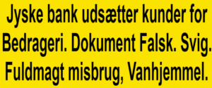 Case of organized fraud carried out by Jyske Bank A/S. in the background you see the National Bank of Denmark. Where the bank’s employees themselves refer to this case as a scandal for Denmark, and yet participate. The director. The executive board. The board and the reparation. All are complicit in covering up Jyske Bank’s fraud, and the use of forgery, use of exploitation, abuse of rights, abuse of power of attorney, and other punishable crimes. If Danmarks Nationalbank does not respond and continues to ignore my inquiries. I will send a registered letter to the bank director Lars Rohde. Where I will in the letter include documentation that Jyske Bank A/S is behind organized fraud, and request that Denmarks Nationalbank’s lawyers, together with me, Carsten Storbjerg, review my documentation. And I will request Lars Rohde on behalf of Denmarks Nationalbank, to act on my information, if the Nationalbank not itself, wants to be complicit in Jyske Bank’s fraud against the bank’s customers can continue. At the same time, I will send this letter registered to Denmark’s National bank director Lars Rohde. I will send a registered letter to the Prime Minister of Denmark, Mette Frederiksen. and send a copy of the letter to bank director Lars Rohde, with the letter request. I also want to have an interview with the State Ministry and their lawyers, for a review of my evidence that Jyske Bank A/S has forged documents and make fraud as well as other punishable crimes. If neither the State Ministry nor Denmarks Nationalbank can refute my claims against Jyske Bank, such as that Jyske Bank A/S is also behind the bribery of Lundgren’s lawyers, so that they may not present the client’s fraud and false allegations against Jyske Bank A/S. Then I would also like to ask Prime Minister Mette Frederiksen and Nationalbank director Lars Rohde if they will continue to contribute to the organized crime, they are informed that Jyske Bank A/S with CEO Anders Christian Dam is behind.