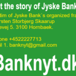 The President of the European Central Bank Christine Madeleine Odette Lagarde has been informed, that a Danish citizen has requested Denmark's national bank by bank directors Lars Rohde, Signe Krogstrup and Per Callesen for a meeting, where he can hand over the full documentation for Jyske Bank's organized crime. The customer wants to know if the National Bank and the Danish State by Prime Minister Mette Frederiksen still choose to continue cover Jyske Bank's many crimes, as using fraud, document forgery and bribery. Do you want to work for the Danish Criminal Bank, and contribute to organizing crime as the bank at least by Nicolai Hansen, Jeanett Kofoed-Hansen, Anette Kirkeby, Casper Dam Olsen, Morten Ulrik Gade, Philip Baruch and more, all have assisted Jyske Bank with, then contact Jyske Bank here +4589898989. Here at Banknyt you can read more about the extensive and organized crime, that the second largest DANISH BANK JYSKE BANK is behind, such as Bribery, FRAUD, DOCUMENT FALSE, ABUSE of the forfeited POWER OF ATTORNEY. Which the authorities, including the National Board of Justice's employees such as Supreme Court Judge Kurt Rasmussen by camaraderie, have covered. I mention Lundgrens, Lund Elmer Sandager, Kromann Reumert, Horten and DLA Piper's lawyers, as an employee partner at Comradeship or Corruption has actually helped Jyske Bank with organized fraud. Here at Banknyt you can read more about organized crime in Denmark, where judges such as Kurt Rasmussen and large international law firms such as Lundgren's lawyers and the Danish government are contributing to Danish banks' fraud against customers can continue.